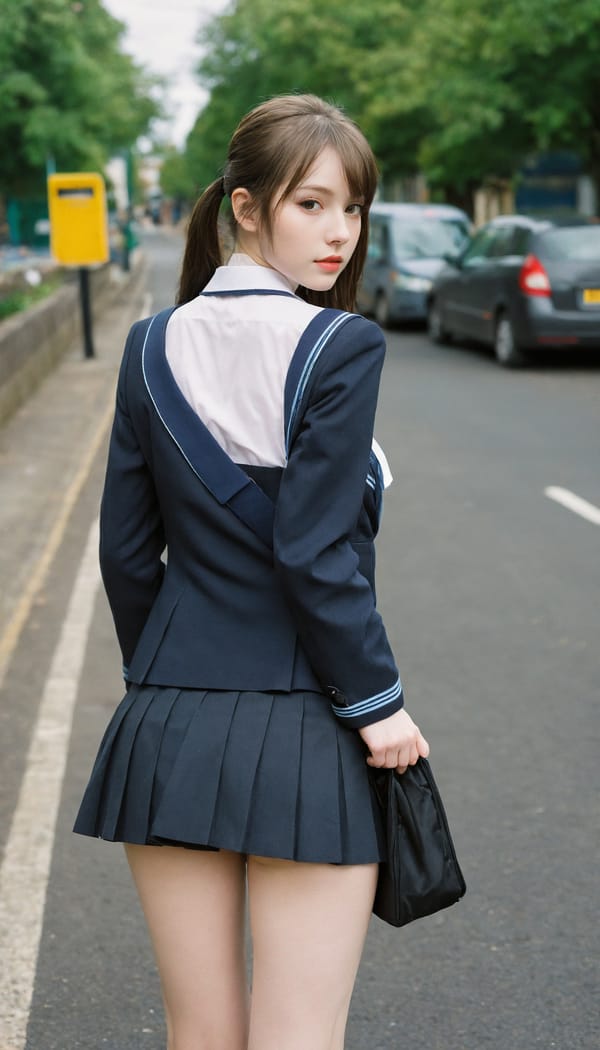 Tags: 21872187, SDXL
{"3": {"inputs": {"seed": 181385566168081, "steps": 32, "cfg": 5.42, "sampler_name": "dpmpp_2m", "scheduler": "karras", "denoise": 1.0, "model": ["27", 0], "positive": ["6", 0], "negative": ["7", 0], "latent_image": ["5", 0]}, "class_type": "KSampler"}, "4": {"inputs": {"ckpt_name": "helloworldxl.safetensors"}, "class_type": "CheckpointLoaderSimple"}, "5": {"inputs": {"width": 768, "height": 1344, "batch_size": 1}, "class_type": "EmptyLatentImage"}, "6": {"inputs": {"text": "28 year old girl, (irish:1.04), (temptress:0.99), (slim:1.06), (sexy lips:1.08), (eyelashes:0.96), (detailed face:1.14), (blush:1.02), (cute:1.12), (seductive pose:1.08), (pale skin:1.12), (idol:1.06), (beautiful eyes:1.11), (double eyelids:1.00), (seductive facial expression:1.05), (perky ass:1.06), (exposed ass:1.04), (looking back:1.01), (sexy ass:1.09), (thigh gap:1.08), (school uniform:1.12), choker, busy street, (candid cinema:1.04), (textured skin:1.08), (skin fuzz:1.00), (film:1.00), (portra:1.07), (RAW:1.04), (natural looking skin:1.07), (soft lighting:1.07), (detailed skin:1.07)", "clip": ["27", 1]}, "class_type": "CLIPTextEncode"}, "7": {"inputs": {"text": "(bad hands:1.07), (distorted:1.14), (watermark:1.09), (open mouth:1.05), (twisted:1.05), (low resolution:1.05), (worst quality:1.13)", "clip": ["27", 1]}, "class_type": "CLIPTextEncode"}, "8": {"inputs": {"samples": ["3", 0], "vae": ["4", 2]}, "class_type": "VAEDecode"}, "25": {"inputs": {"lora_name": "nudify_xl.safetensors", "strength_model": 0.03, "strength_clip": 0.01, "model": ["4", 0], "clip": ["4", 1]}, "class_type": "LoraLoader"}, "26": {"inputs": {"lora_name": "shirtlift_SDXL_v2.safetensors", "strength_model": 0.16, "strength_clip": 0.07, "model": ["25", 0], "clip": ["25", 1]}, "class_type": "LoraLoader"}, "27": {"inputs": {"lora_name": "PerfectEyesXL.safetensors", "strength_model": 0.1, "strength_clip": 0.1, "model": ["26", 0], "clip": ["26", 1]}, "class_type": "LoraLoader"}, "30": {"inputs": {"model_name": "4x_NMKD-Superscale-SP_178000_G.pth"}, "class_type": "UpscaleModelLoader"}, "31": {"inputs": {"upscale_model": ["30", 0], "image": ["8", 0]}, "class_type": "ImageUpscaleWithModel"}, "32": {"inputs": {"upscale_method": "lanczos", "scale_by": 0.5, "image": ["31", 0]}, "class_type": "ImageScaleBy"}, "33": {"inputs": {"pixels": ["32", 0], "vae": ["4", 2]}, "class_type": "VAEEncode"}, "34": {"inputs": {"seed": 181385566168081, "steps": 32, "cfg": 5.42, "sampler_name": "dpmpp_2m", "scheduler": "karras", "denoise": 0.3, "model": ["27", 0], "positive": ["6", 0], "negative": ["7", 0], "latent_image": ["33", 0]}, "class_type": "KSampler"}, "36": {"inputs": {"samples": ["34", 0], "vae": ["4", 2]}, "class_type": "VAEDecode"}, "39": {"inputs": {"filename_prefix": "comfyapi-1713646520692", "images": ["36", 0]}, "class_type": "SaveImage"}}