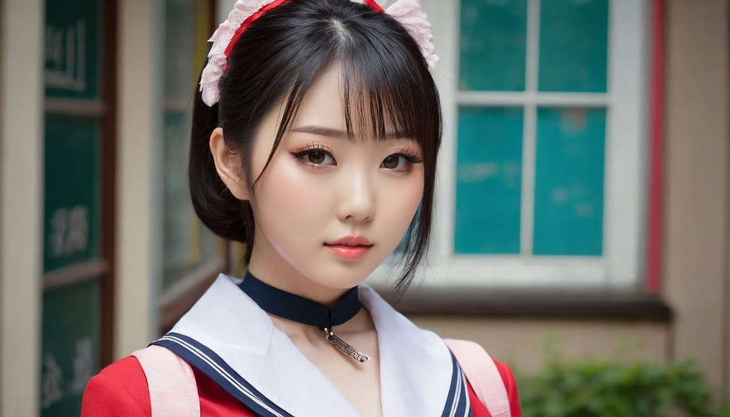 Tags: 21872187, SDXL
{"3": {"inputs": {"seed": 921314874718670, "steps": 64, "cfg": 6.47, "sampler_name": "dpmpp_2m", "scheduler": "karras", "denoise": 1.0, "model": ["27", 0], "positive": ["6", 0], "negative": ["7", 0], "latent_image": ["5", 0]}, "class_type": "KSampler"}, "4": {"inputs": {"ckpt_name": "juggernautxl.safetensors"}, "class_type": "CheckpointLoaderSimple"}, "5": {"inputs": {"width": 1344, "height": 768, "batch_size": 1}, "class_type": "EmptyLatentImage"}, "6": {"inputs": {"text": "22 year old girl, (japanese:1.12), (chinese:0.97), (seductive pose:1.04), (temptress:1.11), (detailed face:1.00), (cute:1.01), (sexy lips:1.00), (double eyelids:1.09), (eyelashes:1.02), (pale skin:1.10), (blush:1.00), (slim:1.10), (seductive facial expression:1.05), (beautiful eyes:1.14), (in a seductive pose:1.05), (large perky breasts:0.98), (cleavage:1.05), (thigh gap:1.06), (school uniform:1.13), choker, busy street, (textured skin:1.00), (soft lighting:1.00), (portra:1.07), (skin fuzz:1.00), (RAW:1.06), (film:1.08), (candid cinema:1.04), (natural looking skin:1.07)", "clip": ["27", 1]}, "class_type": "CLIPTextEncode"}, "7": {"inputs": {"text": "(watermark:1.10), (open mouth:1.07), (low resolution:1.07), (bad hands:1.14), (worst quality:1.09), (twisted:1.06), (distorted:1.10)", "clip": ["27", 1]}, "class_type": "CLIPTextEncode"}, "8": {"inputs": {"samples": ["3", 0], "vae": ["4", 2]}, "class_type": "VAEDecode"}, "25": {"inputs": {"lora_name": "nudify_xl.safetensors", "strength_model": 0.24, "strength_clip": 0.15, "model": ["4", 0], "clip": ["4", 1]}, "class_type": "LoraLoader"}, "26": {"inputs": {"lora_name": "shirtlift_SDXL_v2.safetensors", "strength_model": 0.01, "strength_clip": 0.15, "model": ["25", 0], "clip": ["25", 1]}, "class_type": "LoraLoader"}, "27": {"inputs": {"lora_name": "PerfectEyesXL.safetensors", "strength_model": 0.05, "strength_clip": 0.15, "model": ["26", 0], "clip": ["26", 1]}, "class_type": "LoraLoader"}, "30": {"inputs": {"model_name": "4x_NMKD-Superscale-SP_178000_G.pth"}, "class_type": "UpscaleModelLoader"}, "31": {"inputs": {"upscale_model": ["30", 0], "image": ["8", 0]}, "class_type": "ImageUpscaleWithModel"}, "32": {"inputs": {"upscale_method": "lanczos", "scale_by": 0.5, "image": ["31", 0]}, "class_type": "ImageScaleBy"}, "33": {"inputs": {"pixels": ["32", 0], "vae": ["4", 2]}, "class_type": "VAEEncode"}, "34": {"inputs": {"seed": 921314874718670, "steps": 64, "cfg": 6.47, "sampler_name": "dpmpp_2m", "scheduler": "karras", "denoise": 0.3, "model": ["27", 0], "positive": ["6", 0], "negative": ["7", 0], "latent_image": ["33", 0]}, "class_type": "KSampler"}, "36": {"inputs": {"samples": ["34", 0], "vae": ["4", 2]}, "class_type": "VAEDecode"}, "39": {"inputs": {"filename_prefix": "comfyapi-1734132169592", "images": ["36", 0]}, "class_type": "SaveImage"}}