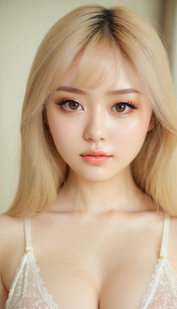 Tags: 21872187, SDXL
{"3": {"inputs": {"seed": 955642283036151, "steps": 64, "cfg": 6.9, "sampler_name": "dpmpp_2m", "scheduler": "karras", "denoise": 1.0, "model": ["27", 0], "positive": ["6", 0], "negative": ["7", 0], "latent_image": ["5", 0]}, "class_type": "KSampler"}, "4": {"inputs": {"ckpt_name": "juggernautxl.safetensors"}, "class_type": "CheckpointLoaderSimple"}, "5": {"inputs": {"width": 768, "height": 1344, "batch_size": 1}, "class_type": "EmptyLatentImage"}, "6": {"inputs": {"text": "18 year old girl, (eyelashes:1.09), (seductive pose:0.99), (pale skin:0.99), (double eyelids:1.13), (detailed face:0.96), (slim:1.13), (seductive facial expression:1.01), (cute:0.98), (idol:1.00), (sexy lips:0.96), (beautiful eyes:1.04), (blush:0.96), (in a seductive pose:1.04), (large perky breasts:1.01), (cleavage:1.11), (thigh gap:1.04), (an office lady:0.98), (film:1.04), (skin fuzz:1.09), (RAW:1.09), (portra:1.02), (soft lighting:1.05), (detailed skin:1.07), (textured skin:1.01), (candid cinema:1.00), (natural looking skin:1.09)", "clip": ["27", 1]}, "class_type": "CLIPTextEncode"}, "7": {"inputs": {"text": "(watermark:1.12), (distorted:1.11), (low resolution:1.08), (bad hands:1.09), (twisted:1.09), (open mouth:1.12), (worst quality:1.12)", "clip": ["27", 1]}, "class_type": "CLIPTextEncode"}, "8": {"inputs": {"samples": ["3", 0], "vae": ["4", 2]}, "class_type": "VAEDecode"}, "25": {"inputs": {"lora_name": "nudify_xl.safetensors", "strength_model": 0.29, "strength_clip": 0.16, "model": ["4", 0], "clip": ["4", 1]}, "class_type": "LoraLoader"}, "26": {"inputs": {"lora_name": "shirtlift_SDXL_v2.safetensors", "strength_model": 0.01, "strength_clip": 0.04, "model": ["25", 0], "clip": ["25", 1]}, "class_type": "LoraLoader"}, "27": {"inputs": {"lora_name": "PerfectEyesXL.safetensors", "strength_model": 0.16, "strength_clip": 0.13, "model": ["26", 0], "clip": ["26", 1]}, "class_type": "LoraLoader"}, "30": {"inputs": {"model_name": "4x_NMKD-Superscale-SP_178000_G.pth"}, "class_type": "UpscaleModelLoader"}, "31": {"inputs": {"upscale_model": ["30", 0], "image": ["8", 0]}, "class_type": "ImageUpscaleWithModel"}, "32": {"inputs": {"upscale_method": "lanczos", "scale_by": 0.5, "image": ["31", 0]}, "class_type": "ImageScaleBy"}, "33": {"inputs": {"pixels": ["32", 0], "vae": ["4", 2]}, "class_type": "VAEEncode"}, "34": {"inputs": {"seed": 955642283036151, "steps": 64, "cfg": 6.9, "sampler_name": "dpmpp_2m", "scheduler": "karras", "denoise": 0.3, "model": ["27", 0], "positive": ["6", 0], "negative": ["7", 0], "latent_image": ["33", 0]}, "class_type": "KSampler"}, "36": {"inputs": {"samples": ["34", 0], "vae": ["4", 2]}, "class_type": "VAEDecode"}, "39": {"inputs": {"filename_prefix": "comfyapi-1726978096183", "images": ["36", 0]}, "class_type": "SaveImage"}}