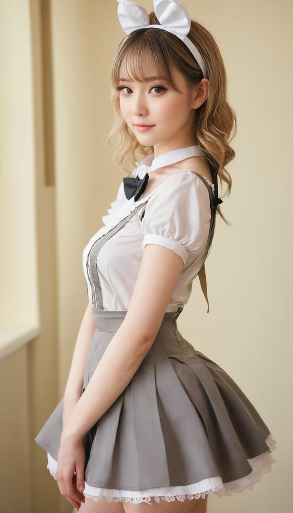 Tags: 21872187, SDXL
{"3": {"inputs": {"seed": 445305034769123, "steps": 32, "cfg": 5.75, "sampler_name": "dpmpp_2m", "scheduler": "karras", "denoise": 1.0, "model": ["27", 0], "positive": ["6", 0], "negative": ["7", 0], "latent_image": ["5", 0]}, "class_type": "KSampler"}, "4": {"inputs": {"ckpt_name": "juggernautxl.safetensors"}, "class_type": "CheckpointLoaderSimple"}, "5": {"inputs": {"width": 768, "height": 1344, "batch_size": 1}, "class_type": "EmptyLatentImage"}, "6": {"inputs": {"text": "25 year old girl, (eyelashes:1.10), (seductive pose:1.13), (pale skin:0.95), (slim:1.09), (temptress:1.05), (beautiful eyes:0.95), (seductive facial expression:1.10), (idol:1.12), (sexy lips:1.01), (double eyelids:1.04), (blush:1.14), (cute:1.08), (detailed face:1.05), (perky ass:1.00), (exposed ass:1.14), (looking back:1.06), (sexy ass:1.01), (thigh gap:1.05), in a (skimpy maid costume:1.14) working at a maid cafe, choker, bowtie, headband, pleated skirt, (skin fuzz:1.00), (film:1.06), (detailed skin:1.05), (portra:1.05), (natural looking skin:1.05), (soft lighting:1.05), (candid cinema:1.07), (textured skin:1.01), (RAW:1.09)", "clip": ["27", 1]}, "class_type": "CLIPTextEncode"}, "7": {"inputs": {"text": "(worst quality:1.13), (open mouth:1.10), (twisted:1.07), (bad hands:1.08), (low resolution:1.09), (watermark:1.05), (distorted:1.11)", "clip": ["27", 1]}, "class_type": "CLIPTextEncode"}, "8": {"inputs": {"samples": ["3", 0], "vae": ["4", 2]}, "class_type": "VAEDecode"}, "25": {"inputs": {"lora_name": "nudify_xl.safetensors", "strength_model": 0.3, "strength_clip": 0.17, "model": ["4", 0], "clip": ["4", 1]}, "class_type": "LoraLoader"}, "26": {"inputs": {"lora_name": "shirtlift_SDXL_v2.safetensors", "strength_model": 0.0, "strength_clip": 0.03, "model": ["25", 0], "clip": ["25", 1]}, "class_type": "LoraLoader"}, "27": {"inputs": {"lora_name": "PerfectEyesXL.safetensors", "strength_model": 0.01, "strength_clip": 0.11, "model": ["26", 0], "clip": ["26", 1]}, "class_type": "LoraLoader"}, "30": {"inputs": {"model_name": "4x_NMKD-Superscale-SP_178000_G.pth"}, "class_type": "UpscaleModelLoader"}, "31": {"inputs": {"upscale_model": ["30", 0], "image": ["8", 0]}, "class_type": "ImageUpscaleWithModel"}, "32": {"inputs": {"upscale_method": "lanczos", "scale_by": 0.5, "image": ["31", 0]}, "class_type": "ImageScaleBy"}, "33": {"inputs": {"pixels": ["32", 0], "vae": ["4", 2]}, "class_type": "VAEEncode"}, "34": {"inputs": {"seed": 445305034769123, "steps": 32, "cfg": 5.75, "sampler_name": "dpmpp_2m", "scheduler": "karras", "denoise": 0.3, "model": ["27", 0], "positive": ["6", 0], "negative": ["7", 0], "latent_image": ["33", 0]}, "class_type": "KSampler"}, "36": {"inputs": {"samples": ["34", 0], "vae": ["4", 2]}, "class_type": "VAEDecode"}, "39": {"inputs": {"filename_prefix": "comfyapi-1726355343246", "images": ["36", 0]}, "class_type": "SaveImage"}}