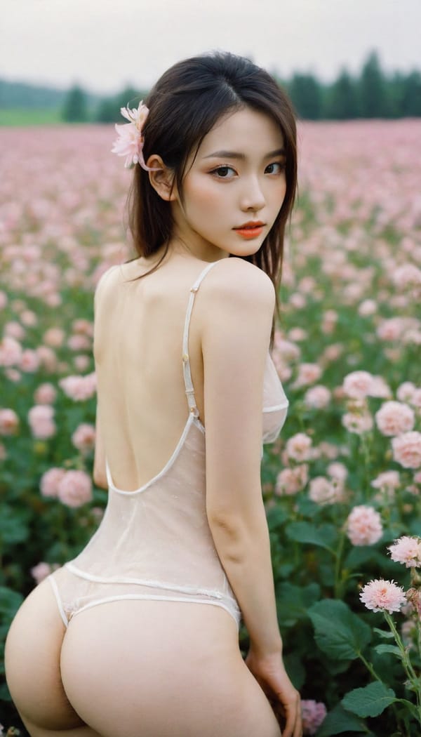 Tags: 21872187, SDXL
{"3": {"inputs": {"seed": 411062847700399, "steps": 32, "cfg": 5.86, "sampler_name": "dpmpp_2m", "scheduler": "karras", "denoise": 1.0, "model": ["27", 0], "positive": ["6", 0], "negative": ["7", 0], "latent_image": ["5", 0]}, "class_type": "KSampler"}, "4": {"inputs": {"ckpt_name": "helloworldxl.safetensors"}, "class_type": "CheckpointLoaderSimple"}, "5": {"inputs": {"width": 768, "height": 1344, "batch_size": 1}, "class_type": "EmptyLatentImage"}, "6": {"inputs": {"text": "28 year old girl, (russian:1.07), (korean:1.08), (ukrainian:1.12), (seductive facial expression:1.02), (eyelashes:1.08), (temptress:1.09), (detailed face:0.98), (double eyelids:1.12), (beautiful eyes:1.10), (sexy lips:1.08), (blush:0.99), (idol:1.08), (pale skin:1.09), (slim:0.97), (cute:1.08), (seductive pose:1.06), (perky ass:1.11), (exposed ass:1.07), (looking back:1.06), (sexy ass:1.07), (thigh gap:1.00), wearing (translucent clothes:1.06) on a flower field, (film:1.08), (RAW:1.09), (detailed skin:1.00), (textured skin:1.07), (skin fuzz:1.03), (natural looking skin:1.02), (portra:1.03), (soft lighting:1.08), (candid cinema:1.09)", "clip": ["27", 1]}, "class_type": "CLIPTextEncode"}, "7": {"inputs": {"text": "(bad hands:1.09), (worst quality:1.12), (distorted:1.10), (open mouth:1.11), (low resolution:1.05), (watermark:1.07), (twisted:1.05)", "clip": ["27", 1]}, "class_type": "CLIPTextEncode"}, "8": {"inputs": {"samples": ["3", 0], "vae": ["4", 2]}, "class_type": "VAEDecode"}, "25": {"inputs": {"lora_name": "nudify_xl.safetensors", "strength_model": 0.0, "strength_clip": 0.17, "model": ["4", 0], "clip": ["4", 1]}, "class_type": "LoraLoader"}, "26": {"inputs": {"lora_name": "shirtlift_SDXL_v2.safetensors", "strength_model": 0.03, "strength_clip": 0.06, "model": ["25", 0], "clip": ["25", 1]}, "class_type": "LoraLoader"}, "27": {"inputs": {"lora_name": "PerfectEyesXL.safetensors", "strength_model": 0.11, "strength_clip": 0.17, "model": ["26", 0], "clip": ["26", 1]}, "class_type": "LoraLoader"}, "30": {"inputs": {"model_name": "4x_NMKD-Superscale-SP_178000_G.pth"}, "class_type": "UpscaleModelLoader"}, "31": {"inputs": {"upscale_model": ["30", 0], "image": ["8", 0]}, "class_type": "ImageUpscaleWithModel"}, "32": {"inputs": {"upscale_method": "lanczos", "scale_by": 0.5, "image": ["31", 0]}, "class_type": "ImageScaleBy"}, "33": {"inputs": {"pixels": ["32", 0], "vae": ["4", 2]}, "class_type": "VAEEncode"}, "34": {"inputs": {"seed": 411062847700399, "steps": 32, "cfg": 5.86, "sampler_name": "dpmpp_2m", "scheduler": "karras", "denoise": 0.3, "model": ["27", 0], "positive": ["6", 0], "negative": ["7", 0], "latent_image": ["33", 0]}, "class_type": "KSampler"}, "36": {"inputs": {"samples": ["34", 0], "vae": ["4", 2]}, "class_type": "VAEDecode"}, "39": {"inputs": {"filename_prefix": "comfyapi-1724964557121", "images": ["36", 0]}, "class_type": "SaveImage"}}