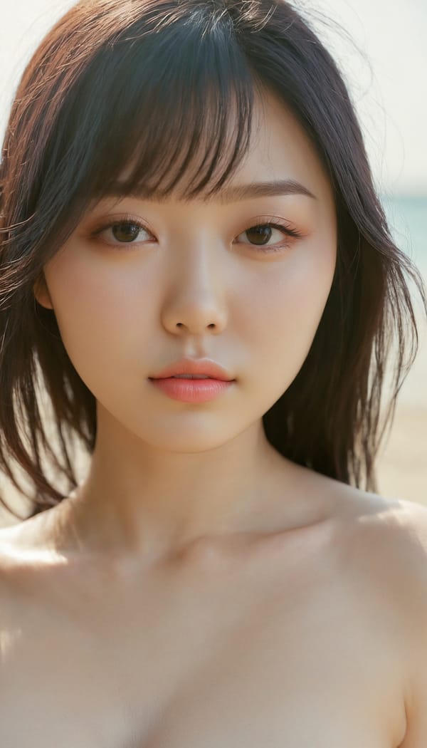 Tags: 21872187, SDXL
{"3": {"inputs": {"seed": 474958792942808, "steps": 64, "cfg": 5.21, "sampler_name": "dpmpp_2m", "scheduler": "karras", "denoise": 1.0, "model": ["27", 0], "positive": ["6", 0], "negative": ["7", 0], "latent_image": ["5", 0]}, "class_type": "KSampler"}, "4": {"inputs": {"ckpt_name": "juggernautxl.safetensors"}, "class_type": "CheckpointLoaderSimple"}, "5": {"inputs": {"width": 768, "height": 1344, "batch_size": 1}, "class_type": "EmptyLatentImage"}, "6": {"inputs": {"text": "21 year old girl, (korean:1.01), (ukrainian:0.98), (slim:1.04), (pale skin:1.02), (double eyelids:1.11), (idol:1.07), (sexy lips:1.03), (detailed face:1.11), (seductive pose:0.97), (cute:0.95), (eyelashes:0.96), (temptress:1.06), (seductive facial expression:0.96), (blush:0.97), (beautiful eyes:0.99), (in a seductive pose:1.09), (large perky breasts:0.95), (cleavage:1.07), (thigh gap:1.11), strolling (nude:1.01) at a beach, (film:1.00), (candid cinema:1.09), (textured skin:1.07), (detailed skin:1.02), (skin fuzz:1.05), (soft lighting:1.05), (RAW:1.01), (natural looking skin:1.09), (portra:1.07)", "clip": ["27", 1]}, "class_type": "CLIPTextEncode"}, "7": {"inputs": {"text": "(worst quality:1.07), (open mouth:1.05), (low resolution:1.06), (distorted:1.10), (watermark:1.13), (bad hands:1.09), (twisted:1.10)", "clip": ["27", 1]}, "class_type": "CLIPTextEncode"}, "8": {"inputs": {"samples": ["3", 0], "vae": ["4", 2]}, "class_type": "VAEDecode"}, "25": {"inputs": {"lora_name": "nudify_xl.safetensors", "strength_model": 0.12, "strength_clip": 0.03, "model": ["4", 0], "clip": ["4", 1]}, "class_type": "LoraLoader"}, "26": {"inputs": {"lora_name": "shirtlift_SDXL_v2.safetensors", "strength_model": 0.08, "strength_clip": 0.0, "model": ["25", 0], "clip": ["25", 1]}, "class_type": "LoraLoader"}, "27": {"inputs": {"lora_name": "PerfectEyesXL.safetensors", "strength_model": 0.04, "strength_clip": 0.16, "model": ["26", 0], "clip": ["26", 1]}, "class_type": "LoraLoader"}, "30": {"inputs": {"model_name": "4x_NMKD-Superscale-SP_178000_G.pth"}, "class_type": "UpscaleModelLoader"}, "31": {"inputs": {"upscale_model": ["30", 0], "image": ["8", 0]}, "class_type": "ImageUpscaleWithModel"}, "32": {"inputs": {"upscale_method": "lanczos", "scale_by": 0.5, "image": ["31", 0]}, "class_type": "ImageScaleBy"}, "33": {"inputs": {"pixels": ["32", 0], "vae": ["4", 2]}, "class_type": "VAEEncode"}, "34": {"inputs": {"seed": 474958792942808, "steps": 64, "cfg": 5.21, "sampler_name": "dpmpp_2m", "scheduler": "karras", "denoise": 0.3, "model": ["27", 0], "positive": ["6", 0], "negative": ["7", 0], "latent_image": ["33", 0]}, "class_type": "KSampler"}, "36": {"inputs": {"samples": ["34", 0], "vae": ["4", 2]}, "class_type": "VAEDecode"}, "39": {"inputs": {"filename_prefix": "comfyapi-1732792237548", "images": ["36", 0]}, "class_type": "SaveImage"}}