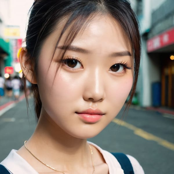 Tags: 21872187, SDXL
{"3": {"inputs": {"seed": 937866921874763, "steps": 32, "cfg": 7.27, "sampler_name": "dpmpp_2m", "scheduler": "karras", "denoise": 1.0, "model": ["27", 0], "positive": ["6", 0], "negative": ["7", 0], "latent_image": ["5", 0]}, "class_type": "KSampler"}, "4": {"inputs": {"ckpt_name": "juggernautxl.safetensors"}, "class_type": "CheckpointLoaderSimple"}, "5": {"inputs": {"width": 1024, "height": 1024, "batch_size": 1}, "class_type": "EmptyLatentImage"}, "6": {"inputs": {"text": "22 year old girl, (taiwanese:1.01), (irish:0.99), (chinese:1.01), (slim:1.14), (temptress:1.02), (seductive facial expression:1.12), (detailed face:1.13), (eyelashes:1.01), (beautiful eyes:1.08), (seductive pose:1.11), (idol:1.08), (sexy lips:1.11), (double eyelids:1.02), (cute:0.99), (blush:1.11), (on all fours:1.02), (spreading ass cheeks:0.96), (from behind:1.05), (backboob:0.98), (school uniform:0.97), choker, busy street, (soft lighting:1.09), (film:1.06), (RAW:1.09), (portra:1.02), (skin fuzz:1.07), (detailed skin:1.07), (textured skin:1.03), (candid cinema:1.07), (natural looking skin:1.00)", "clip": ["27", 1]}, "class_type": "CLIPTextEncode"}, "7": {"inputs": {"text": "(bad hands:1.05), (open mouth:1.08), (twisted:1.13), (low resolution:1.13), (worst quality:1.06), (distorted:1.07), (watermark:1.11)", "clip": ["27", 1]}, "class_type": "CLIPTextEncode"}, "8": {"inputs": {"samples": ["3", 0], "vae": ["4", 2]}, "class_type": "VAEDecode"}, "25": {"inputs": {"lora_name": "nudify_xl.safetensors", "strength_model": 0.31, "strength_clip": 0.21, "model": ["4", 0], "clip": ["4", 1]}, "class_type": "LoraLoader"}, "26": {"inputs": {"lora_name": "shirtlift_SDXL_v2.safetensors", "strength_model": 0.19, "strength_clip": 0.04, "model": ["25", 0], "clip": ["25", 1]}, "class_type": "LoraLoader"}, "27": {"inputs": {"lora_name": "PerfectEyesXL.safetensors", "strength_model": 0.07, "strength_clip": 0.15, "model": ["26", 0], "clip": ["26", 1]}, "class_type": "LoraLoader"}, "30": {"inputs": {"model_name": "4x_NMKD-Superscale-SP_178000_G.pth"}, "class_type": "UpscaleModelLoader"}, "31": {"inputs": {"upscale_model": ["30", 0], "image": ["8", 0]}, "class_type": "ImageUpscaleWithModel"}, "32": {"inputs": {"upscale_method": "lanczos", "scale_by": 0.5, "image": ["31", 0]}, "class_type": "ImageScaleBy"}, "33": {"inputs": {"pixels": ["32", 0], "vae": ["4", 2]}, "class_type": "VAEEncode"}, "34": {"inputs": {"seed": 937866921874763, "steps": 32, "cfg": 7.27, "sampler_name": "dpmpp_2m", "scheduler": "karras", "denoise": 0.3, "model": ["27", 0], "positive": ["6", 0], "negative": ["7", 0], "latent_image": ["33", 0]}, "class_type": "KSampler"}, "36": {"inputs": {"samples": ["34", 0], "vae": ["4", 2]}, "class_type": "VAEDecode"}, "39": {"inputs": {"filename_prefix": "comfyapi-1727000569847", "images": ["36", 0]}, "class_type": "SaveImage"}}