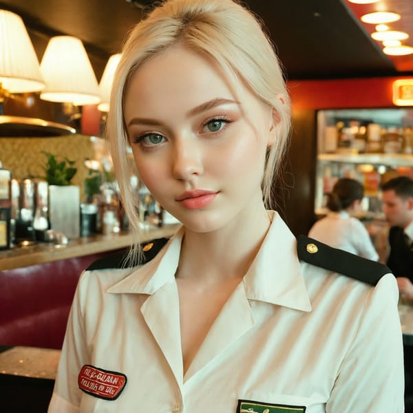 Tags: 21872187, SDXL
{"3": {"inputs": {"seed": 380289946247488, "steps": 64, "cfg": 6.22, "sampler_name": "dpmpp_2m", "scheduler": "karras", "denoise": 1.0, "model": ["27", 0], "positive": ["6", 0], "negative": ["7", 0], "latent_image": ["5", 0]}, "class_type": "KSampler"}, "4": {"inputs": {"ckpt_name": "juggernautxl.safetensors"}, "class_type": "CheckpointLoaderSimple"}, "5": {"inputs": {"width": 1024, "height": 1024, "batch_size": 1}, "class_type": "EmptyLatentImage"}, "6": {"inputs": {"text": "24 year old girl, (russian:0.98), (irish:0.97), (double eyelids:0.96), (sexy lips:1.06), (seductive facial expression:1.11), (eyelashes:1.04), (seductive pose:1.13), (cute:0.98), (detailed face:1.12), (pale skin:0.98), (slim:1.10), (idol:1.12), (temptress:1.01), (beautiful eyes:1.03), (blush:1.05), (on all fours:0.98), (spreading ass cheeks:1.13), (from behind:1.11), (backboob:1.07), (a waitress in uniform:1.14) working at a restaurant, (candid cinema:1.07), (soft lighting:1.03), (portra:1.06), (natural looking skin:1.07), (film:1.01), (RAW:1.04), (detailed skin:1.01), (skin fuzz:1.03), (textured skin:1.07)", "clip": ["27", 1]}, "class_type": "CLIPTextEncode"}, "7": {"inputs": {"text": "(low resolution:1.07), (watermark:1.14), (worst quality:1.14), (distorted:1.12), (open mouth:1.11), (bad hands:1.11), (twisted:1.13)", "clip": ["27", 1]}, "class_type": "CLIPTextEncode"}, "8": {"inputs": {"samples": ["3", 0], "vae": ["4", 2]}, "class_type": "VAEDecode"}, "25": {"inputs": {"lora_name": "nudify_xl.safetensors", "strength_model": 0.36, "strength_clip": 0.32, "model": ["4", 0], "clip": ["4", 1]}, "class_type": "LoraLoader"}, "26": {"inputs": {"lora_name": "shirtlift_SDXL_v2.safetensors", "strength_model": 0.06, "strength_clip": 0.14, "model": ["25", 0], "clip": ["25", 1]}, "class_type": "LoraLoader"}, "27": {"inputs": {"lora_name": "PerfectEyesXL.safetensors", "strength_model": 0.17, "strength_clip": 0.18, "model": ["26", 0], "clip": ["26", 1]}, "class_type": "LoraLoader"}, "30": {"inputs": {"model_name": "4x_NMKD-Superscale-SP_178000_G.pth"}, "class_type": "UpscaleModelLoader"}, "31": {"inputs": {"upscale_model": ["30", 0], "image": ["8", 0]}, "class_type": "ImageUpscaleWithModel"}, "32": {"inputs": {"upscale_method": "lanczos", "scale_by": 0.5, "image": ["31", 0]}, "class_type": "ImageScaleBy"}, "33": {"inputs": {"pixels": ["32", 0], "vae": ["4", 2]}, "class_type": "VAEEncode"}, "34": {"inputs": {"seed": 380289946247488, "steps": 64, "cfg": 6.22, "sampler_name": "dpmpp_2m", "scheduler": "karras", "denoise": 0.3, "model": ["27", 0], "positive": ["6", 0], "negative": ["7", 0], "latent_image": ["33", 0]}, "class_type": "KSampler"}, "36": {"inputs": {"samples": ["34", 0], "vae": ["4", 2]}, "class_type": "VAEDecode"}, "39": {"inputs": {"filename_prefix": "comfyapi-1735229491100", "images": ["36", 0]}, "class_type": "SaveImage"}}