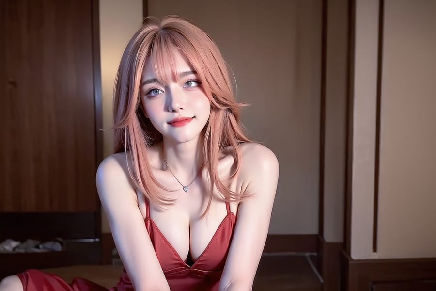 Tags: 21872187
<lora:mix4:0.49>, <lora:YaeMiko_Test:0.44>, (ukrainian:0.95), (low-cut red dress:1.08), hotel ballroom, ceremony, <lora:skirtlift-v4:0.85 <lora:Addams:0.23>, extremely detailed eyes, extremely detailed face, cute, (photorealistic:0.97), seductive smile, double eyelids, eyelashes, perky breasts, full body portrait, RAW, best quality, sharp, tall, (long slim legs:1.04), (thigh gap:1.13), blush, delicate and beautiful girl, (stunningly attractive:0.94), (dramatic:1.10)
Negative prompt: drawings, paintings, anime, ugly, (worst quality:2.05)
Steps: 32, Sampler: DPM++ 2M Karras, CFG scale: 5.56, Seed: 622287289, Size: 768x512, Model hash: fc2511737a, Model: chilloutmix_NiPrunedFp32Fix, Seed resize from: -1x-1, Denoising strength: 0.5, Version: v1.2.1, Hires upscale: 2.0, Hires steps: 16, Hires upscaler: ESRGAN_4x