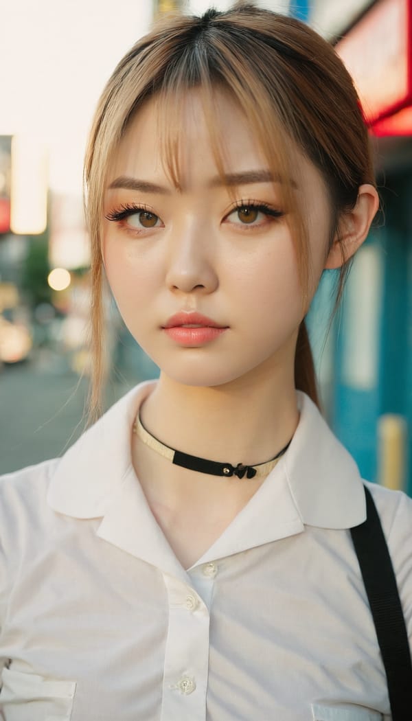 Tags: 21872187, SDXL
{"3": {"inputs": {"seed": 298559300979142, "steps": 32, "cfg": 7.35, "sampler_name": "dpmpp_2m", "scheduler": "karras", "denoise": 1.0, "model": ["27", 0], "positive": ["6", 0], "negative": ["7", 0], "latent_image": ["5", 0]}, "class_type": "KSampler"}, "4": {"inputs": {"ckpt_name": "juggernautxl.safetensors"}, "class_type": "CheckpointLoaderSimple"}, "5": {"inputs": {"width": 768, "height": 1344, "batch_size": 1}, "class_type": "EmptyLatentImage"}, "6": {"inputs": {"text": "20 year old girl, (japanese:1.12), (ukrainian:1.04), (pale skin:1.04), (sexy lips:1.14), (beautiful eyes:1.05), (blush:0.95), (eyelashes:1.05), (detailed face:0.97), (temptress:1.06), (seductive facial expression:1.03), (slim:0.98), (cute:0.96), (double eyelids:1.12), (idol:1.06), (seductive pose:1.06), (in a seductive pose:1.04), (large perky breasts:1.02), (cleavage:0.96), (thigh gap:1.08), (school uniform:1.09), choker, busy street, (RAW:1.07), (film:1.02), (candid cinema:1.03), (soft lighting:1.01), (portra:1.08), (detailed skin:1.04), (skin fuzz:1.09), (textured skin:1.03), (natural looking skin:1.04)", "clip": ["27", 1]}, "class_type": "CLIPTextEncode"}, "7": {"inputs": {"text": "(worst quality:1.08), (distorted:1.06), (watermark:1.07), (open mouth:1.05), (twisted:1.10), (low resolution:1.14), (bad hands:1.09)", "clip": ["27", 1]}, "class_type": "CLIPTextEncode"}, "8": {"inputs": {"samples": ["3", 0], "vae": ["4", 2]}, "class_type": "VAEDecode"}, "25": {"inputs": {"lora_name": "nudify_xl.safetensors", "strength_model": 0.38, "strength_clip": 0.08, "model": ["4", 0], "clip": ["4", 1]}, "class_type": "LoraLoader"}, "26": {"inputs": {"lora_name": "shirtlift_SDXL_v2.safetensors", "strength_model": 0.12, "strength_clip": 0.11, "model": ["25", 0], "clip": ["25", 1]}, "class_type": "LoraLoader"}, "27": {"inputs": {"lora_name": "PerfectEyesXL.safetensors", "strength_model": 0.18, "strength_clip": 0.01, "model": ["26", 0], "clip": ["26", 1]}, "class_type": "LoraLoader"}, "30": {"inputs": {"model_name": "4x_NMKD-Superscale-SP_178000_G.pth"}, "class_type": "UpscaleModelLoader"}, "31": {"inputs": {"upscale_model": ["30", 0], "image": ["8", 0]}, "class_type": "ImageUpscaleWithModel"}, "32": {"inputs": {"upscale_method": "lanczos", "scale_by": 0.5, "image": ["31", 0]}, "class_type": "ImageScaleBy"}, "33": {"inputs": {"pixels": ["32", 0], "vae": ["4", 2]}, "class_type": "VAEEncode"}, "34": {"inputs": {"seed": 298559300979142, "steps": 32, "cfg": 7.35, "sampler_name": "dpmpp_2m", "scheduler": "karras", "denoise": 0.3, "model": ["27", 0], "positive": ["6", 0], "negative": ["7", 0], "latent_image": ["33", 0]}, "class_type": "KSampler"}, "36": {"inputs": {"samples": ["34", 0], "vae": ["4", 2]}, "class_type": "VAEDecode"}, "39": {"inputs": {"filename_prefix": "comfyapi-1727838632609", "images": ["36", 0]}, "class_type": "SaveImage"}}