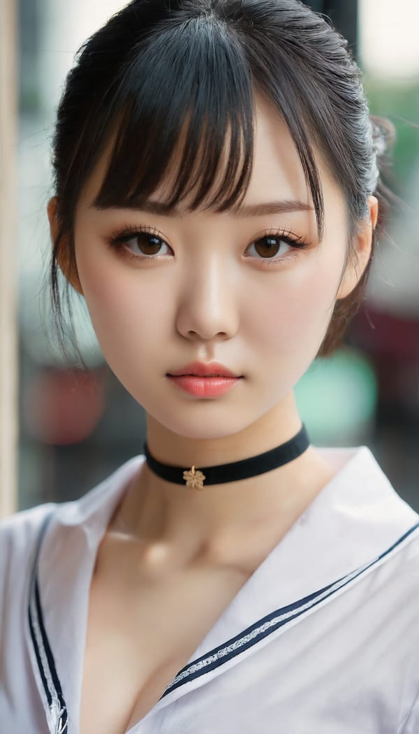 Tags: 21872187, SDXL
{"3": {"inputs": {"seed": 989662092806548, "steps": 32, "cfg": 6.33, "sampler_name": "dpmpp_2m", "scheduler": "karras", "denoise": 1.0, "model": ["27", 0], "positive": ["6", 0], "negative": ["7", 0], "latent_image": ["5", 0]}, "class_type": "KSampler"}, "4": {"inputs": {"ckpt_name": "juggernautxl.safetensors"}, "class_type": "CheckpointLoaderSimple"}, "5": {"inputs": {"width": 768, "height": 1344, "batch_size": 1}, "class_type": "EmptyLatentImage"}, "6": {"inputs": {"text": "24 year old girl, (chinese:1.05), (russian:0.99), (japanese:1.07), (irish:0.99), (seductive facial expression:1.06), (detailed face:0.98), (sexy lips:1.09), (beautiful eyes:1.07), (pale skin:0.99), (eyelashes:0.98), (temptress:0.99), (cute:0.95), (seductive pose:0.99), (idol:1.11), (double eyelids:1.14), (slim:1.02), (in a seductive pose:0.95), (large perky breasts:1.01), (cleavage:1.12), (thigh gap:1.11), (school uniform:1.09), choker, busy street, (soft lighting:1.00), (film:1.06), (detailed skin:1.02), (candid cinema:1.09), (RAW:1.07), (textured skin:1.05), (natural looking skin:1.06), (skin fuzz:1.05), (portra:1.03)", "clip": ["27", 1]}, "class_type": "CLIPTextEncode"}, "7": {"inputs": {"text": "(twisted:1.14), (distorted:1.10), (bad hands:1.05), (watermark:1.05), (open mouth:1.14), (low resolution:1.07), (worst quality:1.08)", "clip": ["27", 1]}, "class_type": "CLIPTextEncode"}, "8": {"inputs": {"samples": ["3", 0], "vae": ["4", 2]}, "class_type": "VAEDecode"}, "25": {"inputs": {"lora_name": "nudify_xl.safetensors", "strength_model": 0.39, "strength_clip": 0.05, "model": ["4", 0], "clip": ["4", 1]}, "class_type": "LoraLoader"}, "26": {"inputs": {"lora_name": "shirtlift_SDXL_v2.safetensors", "strength_model": 0.04, "strength_clip": 0.07, "model": ["25", 0], "clip": ["25", 1]}, "class_type": "LoraLoader"}, "27": {"inputs": {"lora_name": "PerfectEyesXL.safetensors", "strength_model": 0.04, "strength_clip": 0.19, "model": ["26", 0], "clip": ["26", 1]}, "class_type": "LoraLoader"}, "30": {"inputs": {"model_name": "4x_NMKD-Superscale-SP_178000_G.pth"}, "class_type": "UpscaleModelLoader"}, "31": {"inputs": {"upscale_model": ["30", 0], "image": ["8", 0]}, "class_type": "ImageUpscaleWithModel"}, "32": {"inputs": {"upscale_method": "lanczos", "scale_by": 0.5, "image": ["31", 0]}, "class_type": "ImageScaleBy"}, "33": {"inputs": {"pixels": ["32", 0], "vae": ["4", 2]}, "class_type": "VAEEncode"}, "34": {"inputs": {"seed": 989662092806548, "steps": 32, "cfg": 6.33, "sampler_name": "dpmpp_2m", "scheduler": "karras", "denoise": 0.3, "model": ["27", 0], "positive": ["6", 0], "negative": ["7", 0], "latent_image": ["33", 0]}, "class_type": "KSampler"}, "36": {"inputs": {"samples": ["34", 0], "vae": ["4", 2]}, "class_type": "VAEDecode"}, "39": {"inputs": {"filename_prefix": "comfyapi-1713715227727", "images": ["36", 0]}, "class_type": "SaveImage"}}