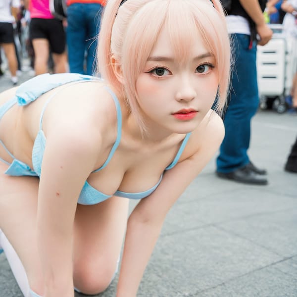 Tags: 21872187, SDXL
{"3": {"inputs": {"seed": 298026299616404, "steps": 32, "cfg": 6.31, "sampler_name": "dpmpp_2m", "scheduler": "karras", "denoise": 1.0, "model": ["27", 0], "positive": ["6", 0], "negative": ["7", 0], "latent_image": ["5", 0]}, "class_type": "KSampler"}, "4": {"inputs": {"ckpt_name": "leosamsHelloworldSDXL_helloworldSDXL32DPO.safetensors"}, "class_type": "CheckpointLoaderSimple"}, "5": {"inputs": {"width": 1024, "height": 1024, "batch_size": 1}, "class_type": "EmptyLatentImage"}, "6": {"inputs": {"text": "18 year old girl, (russian:1.06), (seductive facial expression:1.14), (idol:1.11), (detailed face:1.05), (blush:1.07), (beautiful eyes:1.12), (slim:1.04), (pale skin:1.13), (double eyelids:1.10), (sexy lips:0.99), (temptress:1.13), (cute:1.08), (seductive pose:1.04), (eyelashes:1.03), (on all fours:1.02), (spreading ass cheeks:1.10), (from behind:1.08), (backboob:1.01), (in a cosplay:1.00) at comiket posing for camera, (candid cinema:1.08), (textured skin:1.06), (film:1.07), (natural looking skin:1.06), (RAW:1.03), (skin fuzz:1.07), (detailed skin:1.01), (soft lighting:1.05), (portra:1.01)", "clip": ["27", 1]}, "class_type": "CLIPTextEncode"}, "7": {"inputs": {"text": "(bad hands:1.10), (low resolution:1.13), (open mouth:1.08), (twisted:1.10), (watermark:1.14), (distorted:1.11), (worst quality:1.08)", "clip": ["27", 1]}, "class_type": "CLIPTextEncode"}, "8": {"inputs": {"samples": ["3", 0], "vae": ["4", 2]}, "class_type": "VAEDecode"}, "25": {"inputs": {"lora_name": "nudify_xl.safetensors", "strength_model": 0.18, "strength_clip": 0.05, "model": ["4", 0], "clip": ["4", 1]}, "class_type": "LoraLoader"}, "26": {"inputs": {"lora_name": "shirtlift_SDXL_v2.safetensors", "strength_model": 0.08, "strength_clip": 0.16, "model": ["25", 0], "clip": ["25", 1]}, "class_type": "LoraLoader"}, "27": {"inputs": {"lora_name": "PerfectEyesXL.safetensors", "strength_model": 0.03, "strength_clip": 0.06, "model": ["26", 0], "clip": ["26", 1]}, "class_type": "LoraLoader"}, "30": {"inputs": {"model_name": "4x_NMKD-Superscale-SP_178000_G.pth"}, "class_type": "UpscaleModelLoader"}, "31": {"inputs": {"upscale_model": ["30", 0], "image": ["8", 0]}, "class_type": "ImageUpscaleWithModel"}, "32": {"inputs": {"upscale_method": "lanczos", "scale_by": 0.5, "image": ["31", 0]}, "class_type": "ImageScaleBy"}, "33": {"inputs": {"pixels": ["32", 0], "vae": ["4", 2]}, "class_type": "VAEEncode"}, "34": {"inputs": {"seed": 298026299616404, "steps": 32, "cfg": 6.31, "sampler_name": "dpmpp_2m", "scheduler": "karras", "denoise": 0.3, "model": ["27", 0], "positive": ["6", 0], "negative": ["7", 0], "latent_image": ["33", 0]}, "class_type": "KSampler"}, "36": {"inputs": {"samples": ["34", 0], "vae": ["4", 2]}, "class_type": "VAEDecode"}, "39": {"inputs": {"filename_prefix": "comfyapi-1707547396895", "images": ["36", 0]}, "class_type": "SaveImage"}}