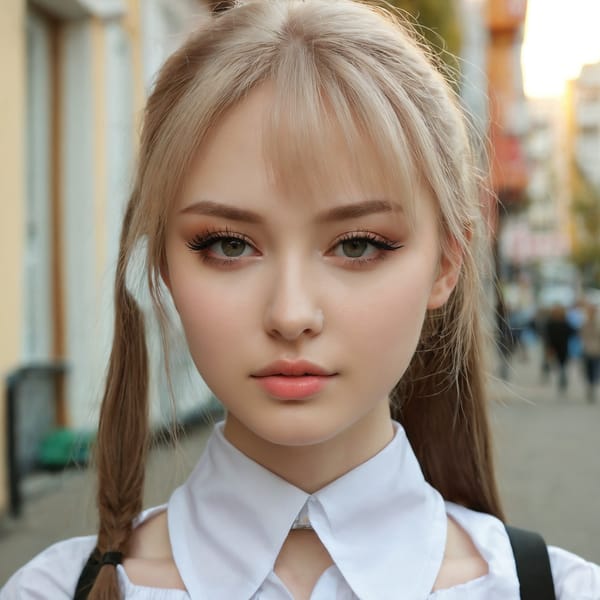 Tags: 21872187, SDXL
{"3": {"inputs": {"seed": 527819192864791, "steps": 32, "cfg": 5.62, "sampler_name": "dpmpp_2m", "scheduler": "karras", "denoise": 1.0, "model": ["27", 0], "positive": ["6", 0], "negative": ["7", 0], "latent_image": ["5", 0]}, "class_type": "KSampler"}, "4": {"inputs": {"ckpt_name": "juggernautxl.safetensors"}, "class_type": "CheckpointLoaderSimple"}, "5": {"inputs": {"width": 1024, "height": 1024, "batch_size": 1}, "class_type": "EmptyLatentImage"}, "6": {"inputs": {"text": "22 year old girl, (russian:1.13), (beautiful eyes:0.95), (seductive pose:1.13), (eyelashes:1.01), (blush:0.95), (pale skin:1.02), (cute:0.96), (idol:1.03), (detailed face:0.95), (sexy lips:1.04), (temptress:1.14), (slim:1.08), (seductive facial expression:1.11), (double eyelids:1.12), (perky ass:1.13), (exposed ass:1.07), (looking back:1.13), (sexy ass:1.10), (thigh gap:1.12), (school uniform:1.01), choker, busy street, (RAW:1.00), (soft lighting:1.08), (natural looking skin:1.08), (film:1.01), (skin fuzz:1.09), (detailed skin:1.04), (candid cinema:1.09), (textured skin:1.04), (portra:1.08)", "clip": ["27", 1]}, "class_type": "CLIPTextEncode"}, "7": {"inputs": {"text": "(watermark:1.11), (bad hands:1.08), (distorted:1.11), (worst quality:1.05), (open mouth:1.08), (low resolution:1.14), (twisted:1.09)", "clip": ["27", 1]}, "class_type": "CLIPTextEncode"}, "8": {"inputs": {"samples": ["3", 0], "vae": ["4", 2]}, "class_type": "VAEDecode"}, "25": {"inputs": {"lora_name": "nudify_xl.safetensors", "strength_model": 0.18, "strength_clip": 0.05, "model": ["4", 0], "clip": ["4", 1]}, "class_type": "LoraLoader"}, "26": {"inputs": {"lora_name": "shirtlift_SDXL_v2.safetensors", "strength_model": 0.06, "strength_clip": 0.14, "model": ["25", 0], "clip": ["25", 1]}, "class_type": "LoraLoader"}, "27": {"inputs": {"lora_name": "PerfectEyesXL.safetensors", "strength_model": 0.16, "strength_clip": 0.14, "model": ["26", 0], "clip": ["26", 1]}, "class_type": "LoraLoader"}, "30": {"inputs": {"model_name": "4x_NMKD-Superscale-SP_178000_G.pth"}, "class_type": "UpscaleModelLoader"}, "31": {"inputs": {"upscale_model": ["30", 0], "image": ["8", 0]}, "class_type": "ImageUpscaleWithModel"}, "32": {"inputs": {"upscale_method": "lanczos", "scale_by": 0.5, "image": ["31", 0]}, "class_type": "ImageScaleBy"}, "33": {"inputs": {"pixels": ["32", 0], "vae": ["4", 2]}, "class_type": "VAEEncode"}, "34": {"inputs": {"seed": 527819192864791, "steps": 32, "cfg": 5.62, "sampler_name": "dpmpp_2m", "scheduler": "karras", "denoise": 0.3, "model": ["27", 0], "positive": ["6", 0], "negative": ["7", 0], "latent_image": ["33", 0]}, "class_type": "KSampler"}, "36": {"inputs": {"samples": ["34", 0], "vae": ["4", 2]}, "class_type": "VAEDecode"}, "39": {"inputs": {"filename_prefix": "comfyapi-1723198646443", "images": ["36", 0]}, "class_type": "SaveImage"}}