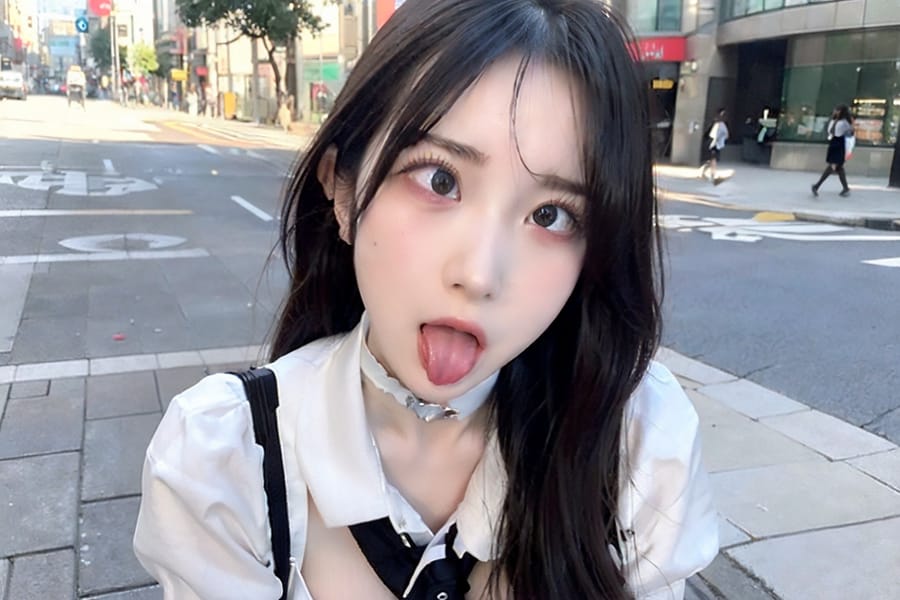 Tags: 21872187
<lora:mix4:0.60>, <lora:JapaneseDollLikeness_v15:0.79>, <lora:koreanDollLikeness:0.41>, (school uniform:0.90), (large breasts:1.10), choker, busy street in urban city, <lora:ahegao-x-v4:0.79>, ahegao face, pleasure, extremely detailed eyes, extremely detailed face, cute, (photorealistic:0.92), sexy lips, seductive smile, double eyelids, eyelashes, pale skin, textured skin, RAW, (thigh gap:0.93), delicate and beautiful girl, 1girl
Negative prompt: paintings, anime, ugly, (worst quality:1.95)
Steps: 48, Sampler: DPM++ 2M Karras, CFG scale: 7.16, Seed: 32546899, Size: 768x512, Model hash: fc2511737a, Model: chilloutmix_NiPrunedFp32Fix, Seed resize from: -1x-1, Denoising strength: 0.3, Version: v1.2.1, Hires upscale: 2.0, Hires steps: 16, Hires upscaler: ESRGAN_4x