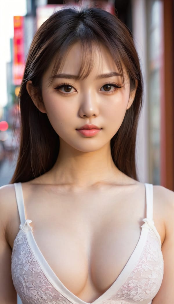 Tags: 21872187, SDXL
{"3": {"inputs": {"seed": 441632700586553, "steps": 64, "cfg": 7.54, "sampler_name": "dpmpp_2m", "scheduler": "karras", "denoise": 1.0, "model": ["27", 0], "positive": ["6", 0], "negative": ["7", 0], "latent_image": ["5", 0]}, "class_type": "KSampler"}, "4": {"inputs": {"ckpt_name": "juggernautxl.safetensors"}, "class_type": "CheckpointLoaderSimple"}, "5": {"inputs": {"width": 768, "height": 1344, "batch_size": 1}, "class_type": "EmptyLatentImage"}, "6": {"inputs": {"text": "21 year old girl, (japanese:0.95), (russian:1.05), (chinese:1.09), (seductive facial expression:1.10), (seductive pose:1.13), (detailed face:1.00), (eyelashes:1.11), (pale skin:1.03), (double eyelids:0.99), (blush:1.04), (sexy lips:1.07), (beautiful eyes:1.11), (slim:1.03), (temptress:1.01), (idol:1.06), (cute:0.97), (in a seductive pose:1.12), (large perky breasts:1.00), (cleavage:1.05), (thigh gap:1.01), (white tanktop:1.06), busy street, (film:1.07), (skin fuzz:1.02), (detailed skin:1.08), (natural looking skin:1.07), (candid cinema:1.02), (portra:1.04), (soft lighting:1.06), (textured skin:1.07), (RAW:1.07)", "clip": ["27", 1]}, "class_type": "CLIPTextEncode"}, "7": {"inputs": {"text": "(open mouth:1.09), (twisted:1.13), (worst quality:1.13), (bad hands:1.08), (low resolution:1.06), (watermark:1.13), (distorted:1.07)", "clip": ["27", 1]}, "class_type": "CLIPTextEncode"}, "8": {"inputs": {"samples": ["3", 0], "vae": ["4", 2]}, "class_type": "VAEDecode"}, "25": {"inputs": {"lora_name": "nudify_xl.safetensors", "strength_model": 0.25, "strength_clip": 0.2, "model": ["4", 0], "clip": ["4", 1]}, "class_type": "LoraLoader"}, "26": {"inputs": {"lora_name": "shirtlift_SDXL_v2.safetensors", "strength_model": 0.01, "strength_clip": 0.12, "model": ["25", 0], "clip": ["25", 1]}, "class_type": "LoraLoader"}, "27": {"inputs": {"lora_name": "PerfectEyesXL.safetensors", "strength_model": 0.05, "strength_clip": 0.15, "model": ["26", 0], "clip": ["26", 1]}, "class_type": "LoraLoader"}, "30": {"inputs": {"model_name": "4x_NMKD-Superscale-SP_178000_G.pth"}, "class_type": "UpscaleModelLoader"}, "31": {"inputs": {"upscale_model": ["30", 0], "image": ["8", 0]}, "class_type": "ImageUpscaleWithModel"}, "32": {"inputs": {"upscale_method": "lanczos", "scale_by": 0.5, "image": ["31", 0]}, "class_type": "ImageScaleBy"}, "33": {"inputs": {"pixels": ["32", 0], "vae": ["4", 2]}, "class_type": "VAEEncode"}, "34": {"inputs": {"seed": 441632700586553, "steps": 64, "cfg": 7.54, "sampler_name": "dpmpp_2m", "scheduler": "karras", "denoise": 0.3, "model": ["27", 0], "positive": ["6", 0], "negative": ["7", 0], "latent_image": ["33", 0]}, "class_type": "KSampler"}, "36": {"inputs": {"samples": ["34", 0], "vae": ["4", 2]}, "class_type": "VAEDecode"}, "39": {"inputs": {"filename_prefix": "comfyapi-1735664844029", "images": ["36", 0]}, "class_type": "SaveImage"}}