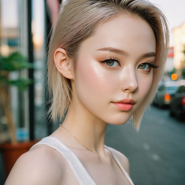 Tags: 21872187, SDXL
{"3": {"inputs": {"seed": 213281022218569, "steps": 64, "cfg": 6.48, "sampler_name": "dpmpp_2m", "scheduler": "karras", "denoise": 1.0, "model": ["27", 0], "positive": ["6", 0], "negative": ["7", 0], "latent_image": ["5", 0]}, "class_type": "KSampler"}, "4": {"inputs": {"ckpt_name": "juggernautxl.safetensors"}, "class_type": "CheckpointLoaderSimple"}, "5": {"inputs": {"width": 1024, "height": 1024, "batch_size": 1}, "class_type": "EmptyLatentImage"}, "6": {"inputs": {"text": "22 year old girl, (idol:0.97), (double eyelids:0.96), (beautiful eyes:1.03), (slim:0.99), (eyelashes:1.10), (cute:1.07), (pale skin:1.12), (temptress:1.13), (sexy lips:1.02), (blush:0.99), (seductive pose:1.13), (seductive facial expression:0.98), (detailed face:1.10), (perky ass:0.98), (exposed ass:1.14), (looking back:0.99), (sexy ass:0.98), (thigh gap:1.07), (white tanktop:1.03), busy street, (detailed skin:1.03), (natural looking skin:1.09), (skin fuzz:1.05), (RAW:1.08), (textured skin:1.07), (film:1.00), (soft lighting:1.06), (candid cinema:1.03), (portra:1.01)", "clip": ["27", 1]}, "class_type": "CLIPTextEncode"}, "7": {"inputs": {"text": "(distorted:1.14), (watermark:1.12), (open mouth:1.08), (twisted:1.10), (bad hands:1.05), (worst quality:1.05), (low resolution:1.09)", "clip": ["27", 1]}, "class_type": "CLIPTextEncode"}, "8": {"inputs": {"samples": ["3", 0], "vae": ["4", 2]}, "class_type": "VAEDecode"}, "25": {"inputs": {"lora_name": "nudify_xl.safetensors", "strength_model": 0.0, "strength_clip": 0.2, "model": ["4", 0], "clip": ["4", 1]}, "class_type": "LoraLoader"}, "26": {"inputs": {"lora_name": "shirtlift_SDXL_v2.safetensors", "strength_model": 0.06, "strength_clip": 0.16, "model": ["25", 0], "clip": ["25", 1]}, "class_type": "LoraLoader"}, "27": {"inputs": {"lora_name": "PerfectEyesXL.safetensors", "strength_model": 0.17, "strength_clip": 0.09, "model": ["26", 0], "clip": ["26", 1]}, "class_type": "LoraLoader"}, "30": {"inputs": {"model_name": "4x_NMKD-Superscale-SP_178000_G.pth"}, "class_type": "UpscaleModelLoader"}, "31": {"inputs": {"upscale_model": ["30", 0], "image": ["8", 0]}, "class_type": "ImageUpscaleWithModel"}, "32": {"inputs": {"upscale_method": "lanczos", "scale_by": 0.5, "image": ["31", 0]}, "class_type": "ImageScaleBy"}, "33": {"inputs": {"pixels": ["32", 0], "vae": ["4", 2]}, "class_type": "VAEEncode"}, "34": {"inputs": {"seed": 213281022218569, "steps": 64, "cfg": 6.48, "sampler_name": "dpmpp_2m", "scheduler": "karras", "denoise": 0.3, "model": ["27", 0], "positive": ["6", 0], "negative": ["7", 0], "latent_image": ["33", 0]}, "class_type": "KSampler"}, "36": {"inputs": {"samples": ["34", 0], "vae": ["4", 2]}, "class_type": "VAEDecode"}, "39": {"inputs": {"filename_prefix": "comfyapi-1726662127117", "images": ["36", 0]}, "class_type": "SaveImage"}}