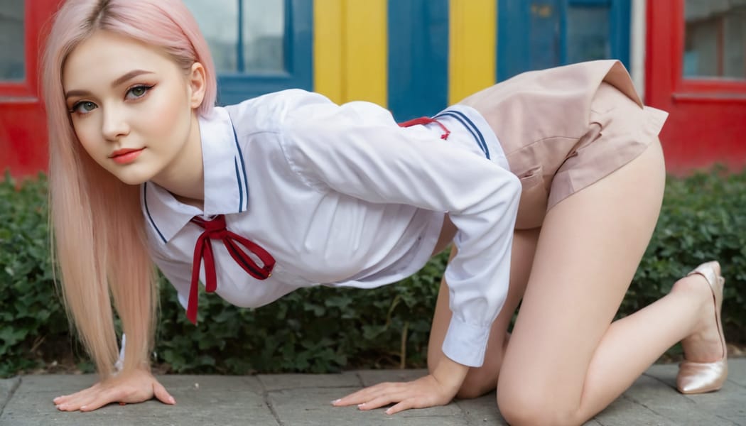 Tags: 21872187, SDXL
{"3": {"inputs": {"seed": 502045331363610, "steps": 64, "cfg": 5.91, "sampler_name": "dpmpp_2m", "scheduler": "karras", "denoise": 1.0, "model": ["27", 0], "positive": ["6", 0], "negative": ["7", 0], "latent_image": ["5", 0]}, "class_type": "KSampler"}, "4": {"inputs": {"ckpt_name": "juggernautXL_v8Rundiffusion.safetensors"}, "class_type": "CheckpointLoaderSimple"}, "5": {"inputs": {"width": 1344, "height": 768, "batch_size": 1}, "class_type": "EmptyLatentImage"}, "6": {"inputs": {"text": "22 year old girl, (ukrainian:1.10), (detailed face:0.98), (seductive pose:0.99), (beautiful eyes:1.04), (double eyelids:1.05), (temptress:1.10), (cute:1.04), (seductive facial expression:1.06), (blush:1.11), (eyelashes:1.01), (slim:1.07), (sexy lips:0.98), (pale skin:1.07), (on all fours:0.99), (spreading ass cheeks:1.11), (from behind:1.04), (backboob:1.03), (school uniform:1.07), choker, busy street, (film:1.08), (soft lighting:1.08), (textured skin:1.01), (detailed skin:1.05), (portra:1.00), (natural looking skin:1.00), (candid cinema:1.02), (skin fuzz:1.03), (RAW:1.03)", "clip": ["27", 1]}, "class_type": "CLIPTextEncode"}, "7": {"inputs": {"text": "(twisted:1.10), (open mouth:1.11), (watermark:1.06), (low resolution:1.07), (bad hands:1.05), (worst quality:1.13), (distorted:1.11)", "clip": ["27", 1]}, "class_type": "CLIPTextEncode"}, "8": {"inputs": {"samples": ["3", 0], "vae": ["4", 2]}, "class_type": "VAEDecode"}, "25": {"inputs": {"lora_name": "nudify_xl.safetensors", "strength_model": 0.03, "strength_clip": 0.28, "model": ["4", 0], "clip": ["4", 1]}, "class_type": "LoraLoader"}, "26": {"inputs": {"lora_name": "shirtlift_SDXL_v2.safetensors", "strength_model": 0.01, "strength_clip": 0.19, "model": ["25", 0], "clip": ["25", 1]}, "class_type": "LoraLoader"}, "27": {"inputs": {"lora_name": "PerfectEyesXL.safetensors", "strength_model": 0.02, "strength_clip": 0.1, "model": ["26", 0], "clip": ["26", 1]}, "class_type": "LoraLoader"}, "30": {"inputs": {"model_name": "4x_NMKD-Superscale-SP_178000_G.pth"}, "class_type": "UpscaleModelLoader"}, "31": {"inputs": {"upscale_model": ["30", 0], "image": ["8", 0]}, "class_type": "ImageUpscaleWithModel"}, "32": {"inputs": {"upscale_method": "lanczos", "scale_by": 0.5, "image": ["31", 0]}, "class_type": "ImageScaleBy"}, "33": {"inputs": {"pixels": ["32", 0], "vae": ["4", 2]}, "class_type": "VAEEncode"}, "34": {"inputs": {"seed": 502045331363610, "steps": 64, "cfg": 5.91, "sampler_name": "dpmpp_2m", "scheduler": "karras", "denoise": 0.3, "model": ["27", 0], "positive": ["6", 0], "negative": ["7", 0], "latent_image": ["33", 0]}, "class_type": "KSampler"}, "36": {"inputs": {"samples": ["34", 0], "vae": ["4", 2]}, "class_type": "VAEDecode"}, "39": {"inputs": {"filename_prefix": "comfyapi-1707811490003", "images": ["36", 0]}, "class_type": "SaveImage"}}