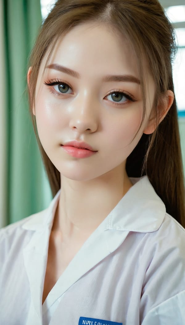 Tags: 21872187, SDXL
{"3": {"inputs": {"seed": 892227652138153, "steps": 64, "cfg": 7.45, "sampler_name": "dpmpp_2m", "scheduler": "karras", "denoise": 1.0, "model": ["27", 0], "positive": ["6", 0], "negative": ["7", 0], "latent_image": ["5", 0]}, "class_type": "KSampler"}, "4": {"inputs": {"ckpt_name": "juggernautxl.safetensors"}, "class_type": "CheckpointLoaderSimple"}, "5": {"inputs": {"width": 768, "height": 1344, "batch_size": 1}, "class_type": "EmptyLatentImage"}, "6": {"inputs": {"text": "18 year old girl, (idol:1.13), (sexy lips:0.98), (seductive facial expression:1.12), (pale skin:1.01), (seductive pose:1.09), (eyelashes:0.98), (beautiful eyes:1.12), (double eyelids:0.96), (detailed face:1.01), (slim:0.99), (cute:1.07), (temptress:1.09), (blush:1.01), (perky ass:1.03), (exposed ass:1.04), (looking back:1.07), (sexy ass:1.08), (thigh gap:1.02), (nurse in uniform:1.02) working in a hospital ward, (RAW:1.05), (natural looking skin:1.00), (film:1.09), (soft lighting:1.01), (skin fuzz:1.03), (textured skin:1.04), (candid cinema:1.02), (portra:1.03), (detailed skin:1.01)", "clip": ["27", 1]}, "class_type": "CLIPTextEncode"}, "7": {"inputs": {"text": "(bad hands:1.09), (low resolution:1.05), (twisted:1.08), (open mouth:1.10), (distorted:1.12), (worst quality:1.13), (watermark:1.11)", "clip": ["27", 1]}, "class_type": "CLIPTextEncode"}, "8": {"inputs": {"samples": ["3", 0], "vae": ["4", 2]}, "class_type": "VAEDecode"}, "25": {"inputs": {"lora_name": "nudify_xl.safetensors", "strength_model": 0.37, "strength_clip": 0.32, "model": ["4", 0], "clip": ["4", 1]}, "class_type": "LoraLoader"}, "26": {"inputs": {"lora_name": "shirtlift_SDXL_v2.safetensors", "strength_model": 0.06, "strength_clip": 0.0, "model": ["25", 0], "clip": ["25", 1]}, "class_type": "LoraLoader"}, "27": {"inputs": {"lora_name": "PerfectEyesXL.safetensors", "strength_model": 0.17, "strength_clip": 0.0, "model": ["26", 0], "clip": ["26", 1]}, "class_type": "LoraLoader"}, "30": {"inputs": {"model_name": "4x_NMKD-Superscale-SP_178000_G.pth"}, "class_type": "UpscaleModelLoader"}, "31": {"inputs": {"upscale_model": ["30", 0], "image": ["8", 0]}, "class_type": "ImageUpscaleWithModel"}, "32": {"inputs": {"upscale_method": "lanczos", "scale_by": 0.5, "image": ["31", 0]}, "class_type": "ImageScaleBy"}, "33": {"inputs": {"pixels": ["32", 0], "vae": ["4", 2]}, "class_type": "VAEEncode"}, "34": {"inputs": {"seed": 892227652138153, "steps": 64, "cfg": 7.45, "sampler_name": "dpmpp_2m", "scheduler": "karras", "denoise": 0.3, "model": ["27", 0], "positive": ["6", 0], "negative": ["7", 0], "latent_image": ["33", 0]}, "class_type": "KSampler"}, "36": {"inputs": {"samples": ["34", 0], "vae": ["4", 2]}, "class_type": "VAEDecode"}, "39": {"inputs": {"filename_prefix": "comfyapi-1724404339112", "images": ["36", 0]}, "class_type": "SaveImage"}}