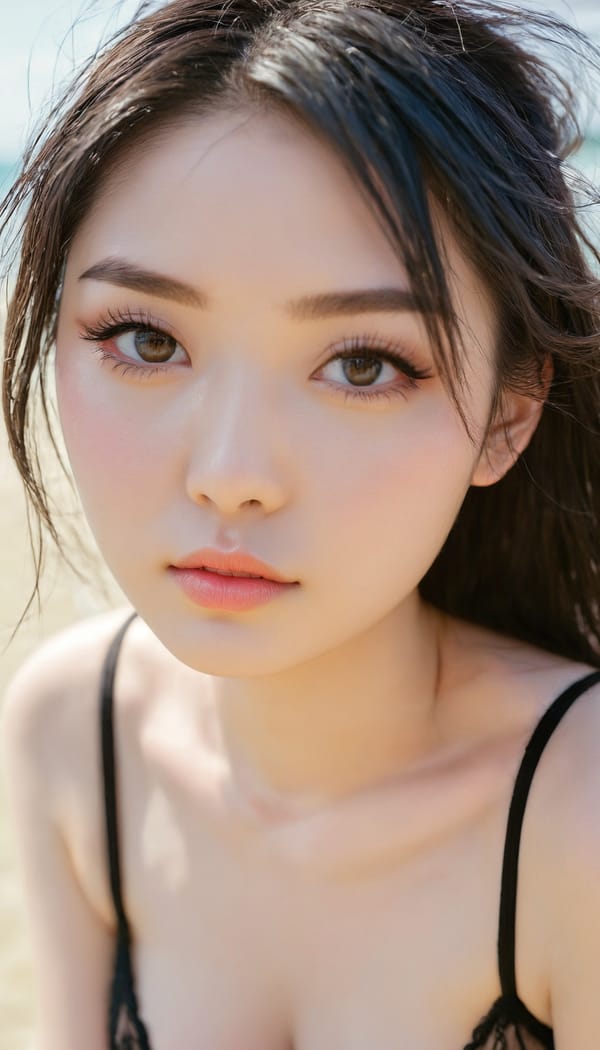 Tags: 21872187, SDXL
{"3": {"inputs": {"seed": 501692929026401, "steps": 32, "cfg": 5.44, "sampler_name": "dpmpp_2m", "scheduler": "karras", "denoise": 1.0, "model": ["27", 0], "positive": ["6", 0], "negative": ["7", 0], "latent_image": ["5", 0]}, "class_type": "KSampler"}, "4": {"inputs": {"ckpt_name": "juggernautxl.safetensors"}, "class_type": "CheckpointLoaderSimple"}, "5": {"inputs": {"width": 768, "height": 1344, "batch_size": 1}, "class_type": "EmptyLatentImage"}, "6": {"inputs": {"text": "19 year old girl, (irish:1.02), (japanese:1.13), (sexy lips:1.10), (beautiful eyes:1.13), (detailed face:1.10), (idol:1.13), (eyelashes:1.02), (blush:1.06), (pale skin:1.07), (seductive pose:1.05), (slim:0.97), (double eyelids:1.07), (temptress:1.02), (seductive facial expression:1.02), (cute:0.96), (in a seductive pose:1.13), (large perky breasts:1.03), (cleavage:1.02), (thigh gap:1.10), wearing (bikini:1.01) at a beach, (soft lighting:1.04), (textured skin:1.03), (portra:1.01), (skin fuzz:1.08), (natural looking skin:1.00), (detailed skin:1.00), (candid cinema:1.01), (film:1.08)", "clip": ["27", 1]}, "class_type": "CLIPTextEncode"}, "7": {"inputs": {"text": "(open mouth:1.05), (low resolution:1.10), (distorted:1.13), (worst quality:1.14), (watermark:1.11), (twisted:1.14), (bad hands:1.14)", "clip": ["27", 1]}, "class_type": "CLIPTextEncode"}, "8": {"inputs": {"samples": ["3", 0], "vae": ["4", 2]}, "class_type": "VAEDecode"}, "25": {"inputs": {"lora_name": "nudify_xl.safetensors", "strength_model": 0.17, "strength_clip": 0.11, "model": ["4", 0], "clip": ["4", 1]}, "class_type": "LoraLoader"}, "26": {"inputs": {"lora_name": "shirtlift_SDXL_v2.safetensors", "strength_model": 0.11, "strength_clip": 0.02, "model": ["25", 0], "clip": ["25", 1]}, "class_type": "LoraLoader"}, "27": {"inputs": {"lora_name": "PerfectEyesXL.safetensors", "strength_model": 0.03, "strength_clip": 0.02, "model": ["26", 0], "clip": ["26", 1]}, "class_type": "LoraLoader"}, "30": {"inputs": {"model_name": "4x_NMKD-Superscale-SP_178000_G.pth"}, "class_type": "UpscaleModelLoader"}, "31": {"inputs": {"upscale_model": ["30", 0], "image": ["8", 0]}, "class_type": "ImageUpscaleWithModel"}, "32": {"inputs": {"upscale_method": "lanczos", "scale_by": 0.5, "image": ["31", 0]}, "class_type": "ImageScaleBy"}, "33": {"inputs": {"pixels": ["32", 0], "vae": ["4", 2]}, "class_type": "VAEEncode"}, "34": {"inputs": {"seed": 501692929026401, "steps": 32, "cfg": 5.44, "sampler_name": "dpmpp_2m", "scheduler": "karras", "denoise": 0.3, "model": ["27", 0], "positive": ["6", 0], "negative": ["7", 0], "latent_image": ["33", 0]}, "class_type": "KSampler"}, "36": {"inputs": {"samples": ["34", 0], "vae": ["4", 2]}, "class_type": "VAEDecode"}, "39": {"inputs": {"filename_prefix": "comfyapi-1731939614052", "images": ["36", 0]}, "class_type": "SaveImage"}}