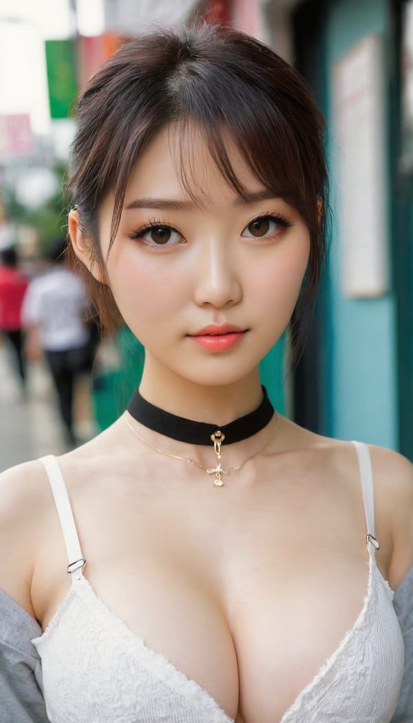 Tags: 21872187, SDXL
{"3": {"inputs": {"seed": 408659670395759, "steps": 32, "cfg": 6.41, "sampler_name": "dpmpp_2m", "scheduler": "karras", "denoise": 1.0, "model": ["27", 0], "positive": ["6", 0], "negative": ["7", 0], "latent_image": ["5", 0]}, "class_type": "KSampler"}, "4": {"inputs": {"ckpt_name": "juggernautxl.safetensors"}, "class_type": "CheckpointLoaderSimple"}, "5": {"inputs": {"width": 768, "height": 1344, "batch_size": 1}, "class_type": "EmptyLatentImage"}, "6": {"inputs": {"text": "26 year old girl, (taiwanese:1.04), (irish:1.05), (ukrainian:0.95), (chinese:1.09), (detailed face:1.09), (blush:1.08), (temptress:1.14), (slim:0.98), (double eyelids:1.06), (beautiful eyes:1.00), (eyelashes:0.99), (sexy lips:1.00), (cute:0.99), (seductive pose:0.97), (pale skin:1.11), (seductive facial expression:1.13), (idol:0.97), (in a seductive pose:1.13), (large perky breasts:1.06), (cleavage:1.02), (thigh gap:1.10), (school uniform:0.99), choker, busy street, (natural looking skin:1.06), (film:1.02), (detailed skin:1.06), (portra:1.06), (textured skin:1.08), (candid cinema:1.09), (soft lighting:1.01), (RAW:1.00), (skin fuzz:1.07)", "clip": ["27", 1]}, "class_type": "CLIPTextEncode"}, "7": {"inputs": {"text": "(bad hands:1.13), (low resolution:1.05), (open mouth:1.06), (distorted:1.10), (twisted:1.07), (watermark:1.10), (worst quality:1.10)", "clip": ["27", 1]}, "class_type": "CLIPTextEncode"}, "8": {"inputs": {"samples": ["3", 0], "vae": ["4", 2]}, "class_type": "VAEDecode"}, "25": {"inputs": {"lora_name": "nudify_xl.safetensors", "strength_model": 0.14, "strength_clip": 0.11, "model": ["4", 0], "clip": ["4", 1]}, "class_type": "LoraLoader"}, "26": {"inputs": {"lora_name": "shirtlift_SDXL_v2.safetensors", "strength_model": 0.11, "strength_clip": 0.02, "model": ["25", 0], "clip": ["25", 1]}, "class_type": "LoraLoader"}, "27": {"inputs": {"lora_name": "PerfectEyesXL.safetensors", "strength_model": 0.15, "strength_clip": 0.05, "model": ["26", 0], "clip": ["26", 1]}, "class_type": "LoraLoader"}, "30": {"inputs": {"model_name": "4x_NMKD-Superscale-SP_178000_G.pth"}, "class_type": "UpscaleModelLoader"}, "31": {"inputs": {"upscale_model": ["30", 0], "image": ["8", 0]}, "class_type": "ImageUpscaleWithModel"}, "32": {"inputs": {"upscale_method": "lanczos", "scale_by": 0.5, "image": ["31", 0]}, "class_type": "ImageScaleBy"}, "33": {"inputs": {"pixels": ["32", 0], "vae": ["4", 2]}, "class_type": "VAEEncode"}, "34": {"inputs": {"seed": 408659670395759, "steps": 32, "cfg": 6.41, "sampler_name": "dpmpp_2m", "scheduler": "karras", "denoise": 0.3, "model": ["27", 0], "positive": ["6", 0], "negative": ["7", 0], "latent_image": ["33", 0]}, "class_type": "KSampler"}, "36": {"inputs": {"samples": ["34", 0], "vae": ["4", 2]}, "class_type": "VAEDecode"}, "39": {"inputs": {"filename_prefix": "comfyapi-1731262869275", "images": ["36", 0]}, "class_type": "SaveImage"}}