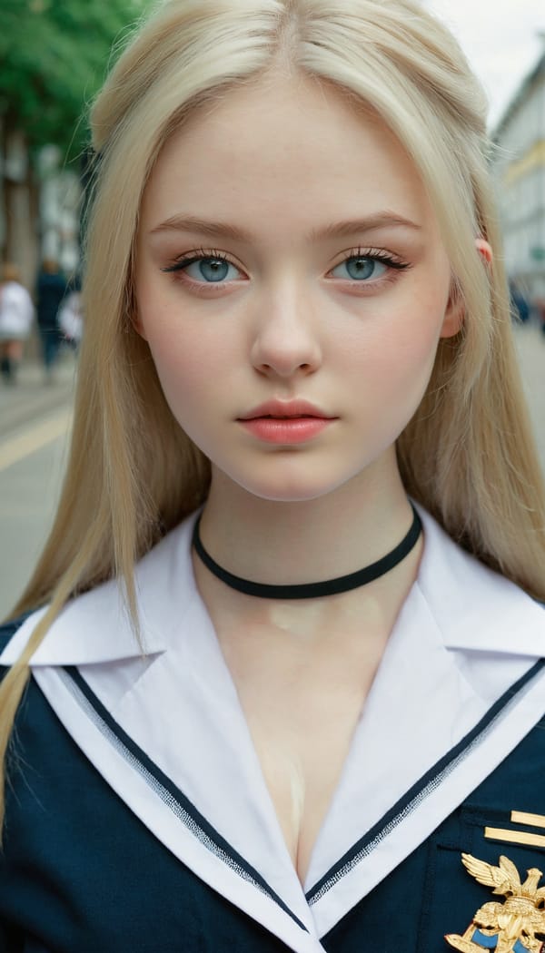 Tags: 21872187, SDXL
{"3": {"inputs": {"seed": 209208538848906, "steps": 32, "cfg": 7.49, "sampler_name": "dpmpp_2m", "scheduler": "karras", "denoise": 1.0, "model": ["27", 0], "positive": ["6", 0], "negative": ["7", 0], "latent_image": ["5", 0]}, "class_type": "KSampler"}, "4": {"inputs": {"ckpt_name": "juggernautxl.safetensors"}, "class_type": "CheckpointLoaderSimple"}, "5": {"inputs": {"width": 768, "height": 1344, "batch_size": 1}, "class_type": "EmptyLatentImage"}, "6": {"inputs": {"text": "19 year old girl, (ukrainian:0.96), (pale skin:0.97), (cute:0.98), (detailed face:1.14), (sexy lips:0.98), (temptress:1.07), (beautiful eyes:1.07), (blush:1.00), (slim:0.98), (double eyelids:1.09), (seductive facial expression:0.97), (seductive pose:1.00), (in a seductive pose:1.10), (large perky breasts:1.12), (cleavage:1.07), (thigh gap:1.05), (school uniform:1.13), choker, busy street, (candid cinema:1.00), (portra:1.09), (film:1.07), (skin fuzz:1.08), (RAW:1.00), (natural looking skin:1.04), (detailed skin:1.01), (soft lighting:1.07), (textured skin:1.06)", "clip": ["27", 1]}, "class_type": "CLIPTextEncode"}, "7": {"inputs": {"text": "(low resolution:1.05), (distorted:1.09), (bad hands:1.06), (open mouth:1.11), (watermark:1.07), (worst quality:1.10), (twisted:1.05)", "clip": ["27", 1]}, "class_type": "CLIPTextEncode"}, "8": {"inputs": {"samples": ["3", 0], "vae": ["4", 2]}, "class_type": "VAEDecode"}, "25": {"inputs": {"lora_name": "nudify_xl.safetensors", "strength_model": 0.18, "strength_clip": 0.25, "model": ["4", 0], "clip": ["4", 1]}, "class_type": "LoraLoader"}, "26": {"inputs": {"lora_name": "shirtlift_SDXL_v2.safetensors", "strength_model": 0.05, "strength_clip": 0.19, "model": ["25", 0], "clip": ["25", 1]}, "class_type": "LoraLoader"}, "27": {"inputs": {"lora_name": "PerfectEyesXL.safetensors", "strength_model": 0.11, "strength_clip": 0.04, "model": ["26", 0], "clip": ["26", 1]}, "class_type": "LoraLoader"}, "30": {"inputs": {"model_name": "4x_NMKD-Superscale-SP_178000_G.pth"}, "class_type": "UpscaleModelLoader"}, "31": {"inputs": {"upscale_model": ["30", 0], "image": ["8", 0]}, "class_type": "ImageUpscaleWithModel"}, "32": {"inputs": {"upscale_method": "lanczos", "scale_by": 0.5, "image": ["31", 0]}, "class_type": "ImageScaleBy"}, "33": {"inputs": {"pixels": ["32", 0], "vae": ["4", 2]}, "class_type": "VAEEncode"}, "34": {"inputs": {"seed": 209208538848906, "steps": 32, "cfg": 7.49, "sampler_name": "dpmpp_2m", "scheduler": "karras", "denoise": 0.3, "model": ["27", 0], "positive": ["6", 0], "negative": ["7", 0], "latent_image": ["33", 0]}, "class_type": "KSampler"}, "36": {"inputs": {"samples": ["34", 0], "vae": ["4", 2]}, "class_type": "VAEDecode"}, "39": {"inputs": {"filename_prefix": "comfyapi-1735683053840", "images": ["36", 0]}, "class_type": "SaveImage"}}