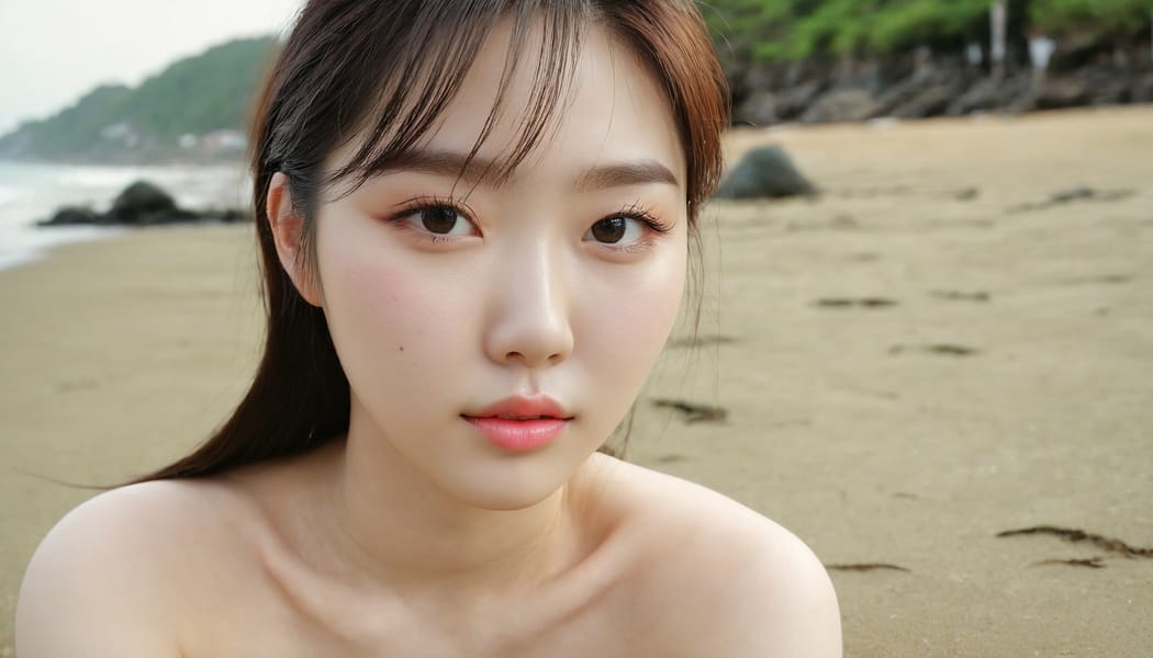 Tags: 21872187, SDXL
{"3": {"inputs": {"seed": 288530806192748, "steps": 32, "cfg": 5.16, "sampler_name": "dpmpp_2m", "scheduler": "karras", "denoise": 1.0, "model": ["27", 0], "positive": ["6", 0], "negative": ["7", 0], "latent_image": ["5", 0]}, "class_type": "KSampler"}, "4": {"inputs": {"ckpt_name": "juggernautxl.safetensors"}, "class_type": "CheckpointLoaderSimple"}, "5": {"inputs": {"width": 1344, "height": 768, "batch_size": 1}, "class_type": "EmptyLatentImage"}, "6": {"inputs": {"text": "23 year old girl, (korean:0.99), (cute:1.02), (beautiful eyes:1.12), (pale skin:1.04), (slim:1.04), (seductive facial expression:1.03), (temptress:1.02), (idol:1.03), (seductive pose:1.08), (double eyelids:1.08), (sexy lips:0.97), (detailed face:1.09), (eyelashes:0.96), (blush:1.07), (on all fours:1.00), (spreading ass cheeks:1.05), (from behind:0.95), (backboob:0.95), strolling (nude:1.05) at a beach, (candid cinema:1.06), (soft lighting:1.09), (textured skin:1.04), (natural looking skin:1.07), (detailed skin:1.01), (portra:1.06), (film:1.04), (skin fuzz:1.03), (RAW:1.05)", "clip": ["27", 1]}, "class_type": "CLIPTextEncode"}, "7": {"inputs": {"text": "(twisted:1.13), (low resolution:1.05), (distorted:1.09), (bad hands:1.13), (worst quality:1.05), (watermark:1.10), (open mouth:1.14)", "clip": ["27", 1]}, "class_type": "CLIPTextEncode"}, "8": {"inputs": {"samples": ["3", 0], "vae": ["4", 2]}, "class_type": "VAEDecode"}, "25": {"inputs": {"lora_name": "nudify_xl.safetensors", "strength_model": 0.09, "strength_clip": 0.17, "model": ["4", 0], "clip": ["4", 1]}, "class_type": "LoraLoader"}, "26": {"inputs": {"lora_name": "shirtlift_SDXL_v2.safetensors", "strength_model": 0.11, "strength_clip": 0.04, "model": ["25", 0], "clip": ["25", 1]}, "class_type": "LoraLoader"}, "27": {"inputs": {"lora_name": "PerfectEyesXL.safetensors", "strength_model": 0.1, "strength_clip": 0.18, "model": ["26", 0], "clip": ["26", 1]}, "class_type": "LoraLoader"}, "30": {"inputs": {"model_name": "4x_NMKD-Superscale-SP_178000_G.pth"}, "class_type": "UpscaleModelLoader"}, "31": {"inputs": {"upscale_model": ["30", 0], "image": ["8", 0]}, "class_type": "ImageUpscaleWithModel"}, "32": {"inputs": {"upscale_method": "lanczos", "scale_by": 0.5, "image": ["31", 0]}, "class_type": "ImageScaleBy"}, "33": {"inputs": {"pixels": ["32", 0], "vae": ["4", 2]}, "class_type": "VAEEncode"}, "34": {"inputs": {"seed": 288530806192748, "steps": 32, "cfg": 5.16, "sampler_name": "dpmpp_2m", "scheduler": "karras", "denoise": 0.3, "model": ["27", 0], "positive": ["6", 0], "negative": ["7", 0], "latent_image": ["33", 0]}, "class_type": "KSampler"}, "36": {"inputs": {"samples": ["34", 0], "vae": ["4", 2]}, "class_type": "VAEDecode"}, "39": {"inputs": {"filename_prefix": "comfyapi-1714996949479", "images": ["36", 0]}, "class_type": "SaveImage"}}