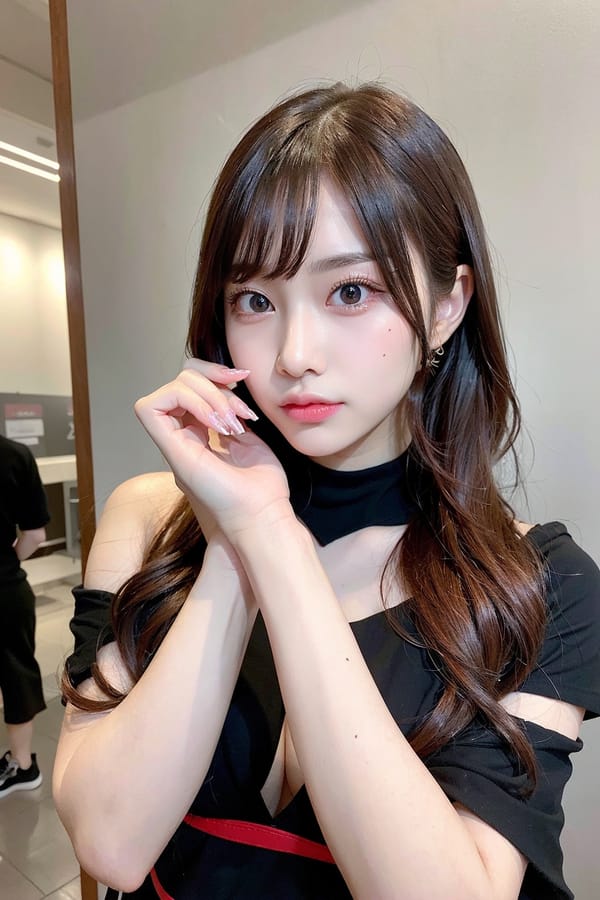 Tags: 21872187
<lora:JapaneseDollLikeness_v15:0.52>, <lora:koreanDollLikeness:0.38>, (cosplay:1.13), cosplay exhibition, comiket, posing for camera, (seductive pose:0.97), extremely detailed eyes, extremely detailed face, cute, (photorealistic:1.19), sexy lips, double eyelids, pale skin, best quality, sharp, tall, solo, (dramatic:1.20)
Negative prompt: drawings, sketches, anime, fat, (worst quality:1.98)
Steps: 48, Sampler: DPM++ 2M Karras, CFG scale: 6.9, Seed: 2792487042, Size: 512x768, Model hash: fc2511737a, Model: chilloutmix_NiPrunedFp32Fix, Seed resize from: -1x-1, Denoising strength: 0.45, Version: v1.2.1, Hires upscale: 2.0, Hires steps: 16, Hires upscaler: ESRGAN_4x