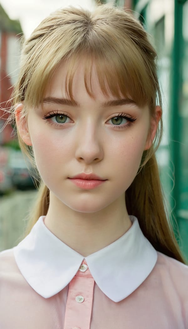 Tags: 21872187, SDXL
{"3": {"inputs": {"seed": 841204387909134, "steps": 64, "cfg": 7.88, "sampler_name": "dpmpp_2m", "scheduler": "karras", "denoise": 1.0, "model": ["27", 0], "positive": ["6", 0], "negative": ["7", 0], "latent_image": ["5", 0]}, "class_type": "KSampler"}, "4": {"inputs": {"ckpt_name": "juggernautxl.safetensors"}, "class_type": "CheckpointLoaderSimple"}, "5": {"inputs": {"width": 768, "height": 1344, "batch_size": 1}, "class_type": "EmptyLatentImage"}, "6": {"inputs": {"text": "19 year old girl, (irish:1.13), (seductive facial expression:0.98), (temptress:1.10), (blush:1.05), (slim:1.14), (idol:0.98), (sexy lips:0.99), (cute:1.04), (double eyelids:1.01), (pale skin:1.10), (seductive pose:1.04), (eyelashes:0.95), (detailed face:0.97), (in a seductive pose:0.97), (large perky breasts:1.12), (cleavage:0.95), (thigh gap:1.01), (school uniform:1.11), choker, busy street, (skin fuzz:1.02), (detailed skin:1.00), (candid cinema:1.02), (film:1.01), (natural looking skin:1.05), (RAW:1.07), (textured skin:1.05), (soft lighting:1.06), (portra:1.07)", "clip": ["27", 1]}, "class_type": "CLIPTextEncode"}, "7": {"inputs": {"text": "(twisted:1.08), (distorted:1.06), (open mouth:1.11), (bad hands:1.12), (low resolution:1.07), (worst quality:1.12), (watermark:1.05)", "clip": ["27", 1]}, "class_type": "CLIPTextEncode"}, "8": {"inputs": {"samples": ["3", 0], "vae": ["4", 2]}, "class_type": "VAEDecode"}, "25": {"inputs": {"lora_name": "nudify_xl.safetensors", "strength_model": 0.08, "strength_clip": 0.3, "model": ["4", 0], "clip": ["4", 1]}, "class_type": "LoraLoader"}, "26": {"inputs": {"lora_name": "shirtlift_SDXL_v2.safetensors", "strength_model": 0.13, "strength_clip": 0.12, "model": ["25", 0], "clip": ["25", 1]}, "class_type": "LoraLoader"}, "27": {"inputs": {"lora_name": "PerfectEyesXL.safetensors", "strength_model": 0.14, "strength_clip": 0.13, "model": ["26", 0], "clip": ["26", 1]}, "class_type": "LoraLoader"}, "30": {"inputs": {"model_name": "4x_NMKD-Superscale-SP_178000_G.pth"}, "class_type": "UpscaleModelLoader"}, "31": {"inputs": {"upscale_model": ["30", 0], "image": ["8", 0]}, "class_type": "ImageUpscaleWithModel"}, "32": {"inputs": {"upscale_method": "lanczos", "scale_by": 0.5, "image": ["31", 0]}, "class_type": "ImageScaleBy"}, "33": {"inputs": {"pixels": ["32", 0], "vae": ["4", 2]}, "class_type": "VAEEncode"}, "34": {"inputs": {"seed": 841204387909134, "steps": 64, "cfg": 7.88, "sampler_name": "dpmpp_2m", "scheduler": "karras", "denoise": 0.3, "model": ["27", 0], "positive": ["6", 0], "negative": ["7", 0], "latent_image": ["33", 0]}, "class_type": "KSampler"}, "36": {"inputs": {"samples": ["34", 0], "vae": ["4", 2]}, "class_type": "VAEDecode"}, "39": {"inputs": {"filename_prefix": "comfyapi-1718435447534", "images": ["36", 0]}, "class_type": "SaveImage"}}