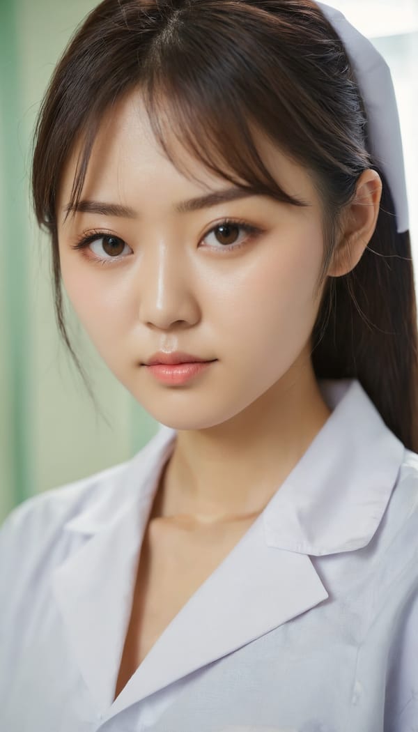 Tags: 21872187, SDXL
{"3": {"inputs": {"seed": 248176051843687, "steps": 64, "cfg": 5.35, "sampler_name": "dpmpp_2m", "scheduler": "karras", "denoise": 1.0, "model": ["27", 0], "positive": ["6", 0], "negative": ["7", 0], "latent_image": ["5", 0]}, "class_type": "KSampler"}, "4": {"inputs": {"ckpt_name": "juggernautxl.safetensors"}, "class_type": "CheckpointLoaderSimple"}, "5": {"inputs": {"width": 768, "height": 1344, "batch_size": 1}, "class_type": "EmptyLatentImage"}, "6": {"inputs": {"text": "19 year old girl, (japanese:1.10), (russian:0.98), (double eyelids:1.13), (temptress:0.98), (slim:0.95), (cute:1.01), (seductive facial expression:0.95), (blush:0.98), (seductive pose:1.10), (detailed face:1.02), (sexy lips:0.99), (idol:1.10), (in a seductive pose:0.98), (large perky breasts:1.03), (cleavage:1.11), (thigh gap:0.97), (nurse in uniform:1.06) working in a hospital ward, (film:1.05), (portra:1.08), (RAW:1.00), (natural looking skin:1.06), (textured skin:1.02), (candid cinema:1.04), (soft lighting:1.06), (skin fuzz:1.07), (detailed skin:1.05)", "clip": ["27", 1]}, "class_type": "CLIPTextEncode"}, "7": {"inputs": {"text": "(open mouth:1.13), (worst quality:1.07), (watermark:1.12), (twisted:1.12), (low resolution:1.06), (distorted:1.05), (bad hands:1.08)", "clip": ["27", 1]}, "class_type": "CLIPTextEncode"}, "8": {"inputs": {"samples": ["3", 0], "vae": ["4", 2]}, "class_type": "VAEDecode"}, "25": {"inputs": {"lora_name": "nudify_xl.safetensors", "strength_model": 0.29, "strength_clip": 0.15, "model": ["4", 0], "clip": ["4", 1]}, "class_type": "LoraLoader"}, "26": {"inputs": {"lora_name": "shirtlift_SDXL_v2.safetensors", "strength_model": 0.08, "strength_clip": 0.08, "model": ["25", 0], "clip": ["25", 1]}, "class_type": "LoraLoader"}, "27": {"inputs": {"lora_name": "PerfectEyesXL.safetensors", "strength_model": 0.0, "strength_clip": 0.17, "model": ["26", 0], "clip": ["26", 1]}, "class_type": "LoraLoader"}, "30": {"inputs": {"model_name": "4x_NMKD-Superscale-SP_178000_G.pth"}, "class_type": "UpscaleModelLoader"}, "31": {"inputs": {"upscale_model": ["30", 0], "image": ["8", 0]}, "class_type": "ImageUpscaleWithModel"}, "32": {"inputs": {"upscale_method": "lanczos", "scale_by": 0.5, "image": ["31", 0]}, "class_type": "ImageScaleBy"}, "33": {"inputs": {"pixels": ["32", 0], "vae": ["4", 2]}, "class_type": "VAEEncode"}, "34": {"inputs": {"seed": 248176051843687, "steps": 64, "cfg": 5.35, "sampler_name": "dpmpp_2m", "scheduler": "karras", "denoise": 0.3, "model": ["27", 0], "positive": ["6", 0], "negative": ["7", 0], "latent_image": ["33", 0]}, "class_type": "KSampler"}, "36": {"inputs": {"samples": ["34", 0], "vae": ["4", 2]}, "class_type": "VAEDecode"}, "39": {"inputs": {"filename_prefix": "comfyapi-1734804743605", "images": ["36", 0]}, "class_type": "SaveImage"}}