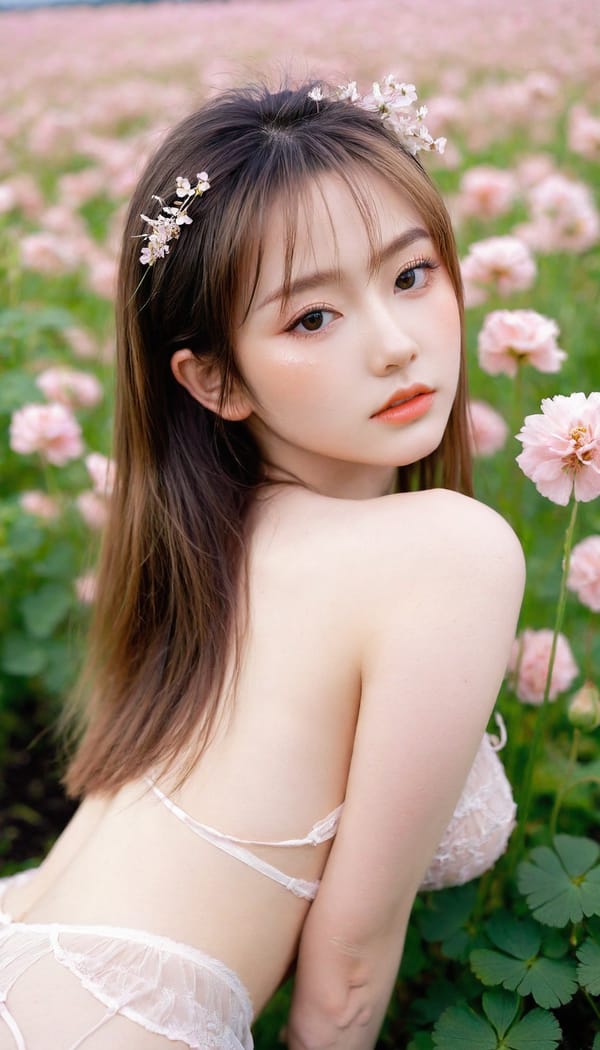 Tags: 21872187, SDXL
{"3": {"inputs": {"seed": 549939596765120, "steps": 32, "cfg": 7.73, "sampler_name": "dpmpp_2m", "scheduler": "karras", "denoise": 1.0, "model": ["27", 0], "positive": ["6", 0], "negative": ["7", 0], "latent_image": ["5", 0]}, "class_type": "KSampler"}, "4": {"inputs": {"ckpt_name": "leosamsHelloworldSDXL_helloworldSDXL32DPO.safetensors"}, "class_type": "CheckpointLoaderSimple"}, "5": {"inputs": {"width": 768, "height": 1344, "batch_size": 1}, "class_type": "EmptyLatentImage"}, "6": {"inputs": {"text": "20 year old girl, (irish:1.03), (japanese:0.95), (beautiful eyes:1.12), (cute:0.99), (detailed face:1.01), (blush:0.98), (temptress:1.06), (seductive facial expression:1.00), (idol:1.02), (slim:0.95), (double eyelids:1.07), (seductive pose:0.97), (sexy lips:1.05), (pale skin:1.07), (eyelashes:1.03), (perky ass:1.04), (exposed ass:0.95), (looking back:0.98), (sexy ass:0.99), (thigh gap:0.99), wearing (translucent clothes:0.99) on a flower field, (portra:1.07), (RAW:1.07), (film:1.02), (skin fuzz:1.07), (detailed skin:1.05), (natural looking skin:1.08), (soft lighting:1.00), (candid cinema:1.06), (textured skin:1.04)", "clip": ["27", 1]}, "class_type": "CLIPTextEncode"}, "7": {"inputs": {"text": "(open mouth:1.06), (worst quality:1.08), (low resolution:1.05), (bad hands:1.14), (distorted:1.08), (twisted:1.12), (watermark:1.13)", "clip": ["27", 1]}, "class_type": "CLIPTextEncode"}, "8": {"inputs": {"samples": ["3", 0], "vae": ["4", 2]}, "class_type": "VAEDecode"}, "25": {"inputs": {"lora_name": "nudify_xl.safetensors", "strength_model": 0.24, "strength_clip": 0.12, "model": ["4", 0], "clip": ["4", 1]}, "class_type": "LoraLoader"}, "26": {"inputs": {"lora_name": "shirtlift_SDXL_v2.safetensors", "strength_model": 0.02, "strength_clip": 0.18, "model": ["25", 0], "clip": ["25", 1]}, "class_type": "LoraLoader"}, "27": {"inputs": {"lora_name": "PerfectEyesXL.safetensors", "strength_model": 0.07, "strength_clip": 0.01, "model": ["26", 0], "clip": ["26", 1]}, "class_type": "LoraLoader"}, "30": {"inputs": {"model_name": "4x_NMKD-Superscale-SP_178000_G.pth"}, "class_type": "UpscaleModelLoader"}, "31": {"inputs": {"upscale_model": ["30", 0], "image": ["8", 0]}, "class_type": "ImageUpscaleWithModel"}, "32": {"inputs": {"upscale_method": "lanczos", "scale_by": 0.5, "image": ["31", 0]}, "class_type": "ImageScaleBy"}, "33": {"inputs": {"pixels": ["32", 0], "vae": ["4", 2]}, "class_type": "VAEEncode"}, "34": {"inputs": {"seed": 549939596765120, "steps": 32, "cfg": 7.73, "sampler_name": "dpmpp_2m", "scheduler": "karras", "denoise": 0.3, "model": ["27", 0], "positive": ["6", 0], "negative": ["7", 0], "latent_image": ["33", 0]}, "class_type": "KSampler"}, "36": {"inputs": {"samples": ["34", 0], "vae": ["4", 2]}, "class_type": "VAEDecode"}, "39": {"inputs": {"filename_prefix": "comfyapi-1707958339623", "images": ["36", 0]}, "class_type": "SaveImage"}}