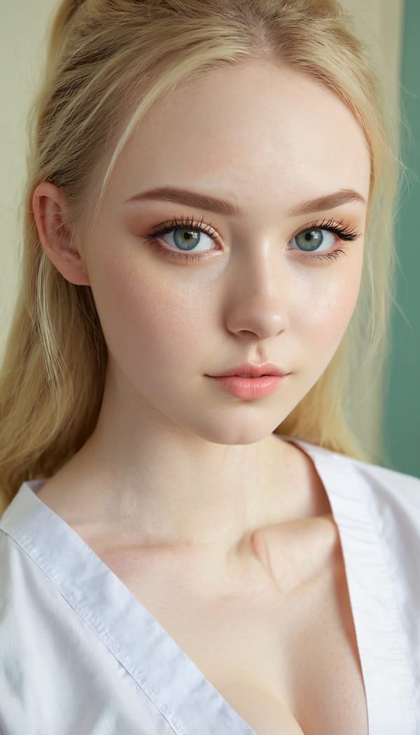 Tags: 21872187, SDXL
{"3": {"inputs": {"seed": 530550329645366, "steps": 32, "cfg": 7.92, "sampler_name": "dpmpp_2m", "scheduler": "karras", "denoise": 1.0, "model": ["27", 0], "positive": ["6", 0], "negative": ["7", 0], "latent_image": ["5", 0]}, "class_type": "KSampler"}, "4": {"inputs": {"ckpt_name": "juggernautxl.safetensors"}, "class_type": "CheckpointLoaderSimple"}, "5": {"inputs": {"width": 768, "height": 1344, "batch_size": 1}, "class_type": "EmptyLatentImage"}, "6": {"inputs": {"text": "21 year old girl, (irish:0.96), (idol:1.14), (beautiful eyes:1.07), (blush:0.97), (slim:1.10), (seductive facial expression:1.12), (detailed face:1.12), (pale skin:1.14), (cute:1.13), (double eyelids:1.14), (sexy lips:1.13), (temptress:1.01), (seductive pose:1.12), (in a seductive pose:1.02), (large perky breasts:1.02), (cleavage:1.04), (thigh gap:1.13), (nurse in uniform:1.02) working in a hospital ward, (portra:1.05), (candid cinema:1.00), (film:1.00), (soft lighting:1.02), (RAW:1.02), (textured skin:1.09), (detailed skin:1.07), (natural looking skin:1.08), (skin fuzz:1.05)", "clip": ["27", 1]}, "class_type": "CLIPTextEncode"}, "7": {"inputs": {"text": "(distorted:1.11), (low resolution:1.13), (twisted:1.14), (worst quality:1.09), (watermark:1.07), (bad hands:1.14), (open mouth:1.13)", "clip": ["27", 1]}, "class_type": "CLIPTextEncode"}, "8": {"inputs": {"samples": ["3", 0], "vae": ["4", 2]}, "class_type": "VAEDecode"}, "25": {"inputs": {"lora_name": "nudify_xl.safetensors", "strength_model": 0.36, "strength_clip": 0.18, "model": ["4", 0], "clip": ["4", 1]}, "class_type": "LoraLoader"}, "26": {"inputs": {"lora_name": "shirtlift_SDXL_v2.safetensors", "strength_model": 0.14, "strength_clip": 0.04, "model": ["25", 0], "clip": ["25", 1]}, "class_type": "LoraLoader"}, "27": {"inputs": {"lora_name": "PerfectEyesXL.safetensors", "strength_model": 0.11, "strength_clip": 0.12, "model": ["26", 0], "clip": ["26", 1]}, "class_type": "LoraLoader"}, "30": {"inputs": {"model_name": "4x_NMKD-Superscale-SP_178000_G.pth"}, "class_type": "UpscaleModelLoader"}, "31": {"inputs": {"upscale_model": ["30", 0], "image": ["8", 0]}, "class_type": "ImageUpscaleWithModel"}, "32": {"inputs": {"upscale_method": "lanczos", "scale_by": 0.5, "image": ["31", 0]}, "class_type": "ImageScaleBy"}, "33": {"inputs": {"pixels": ["32", 0], "vae": ["4", 2]}, "class_type": "VAEEncode"}, "34": {"inputs": {"seed": 530550329645366, "steps": 32, "cfg": 7.92, "sampler_name": "dpmpp_2m", "scheduler": "karras", "denoise": 0.3, "model": ["27", 0], "positive": ["6", 0], "negative": ["7", 0], "latent_image": ["33", 0]}, "class_type": "KSampler"}, "36": {"inputs": {"samples": ["34", 0], "vae": ["4", 2]}, "class_type": "VAEDecode"}, "39": {"inputs": {"filename_prefix": "comfyapi-1724477323906", "images": ["36", 0]}, "class_type": "SaveImage"}}