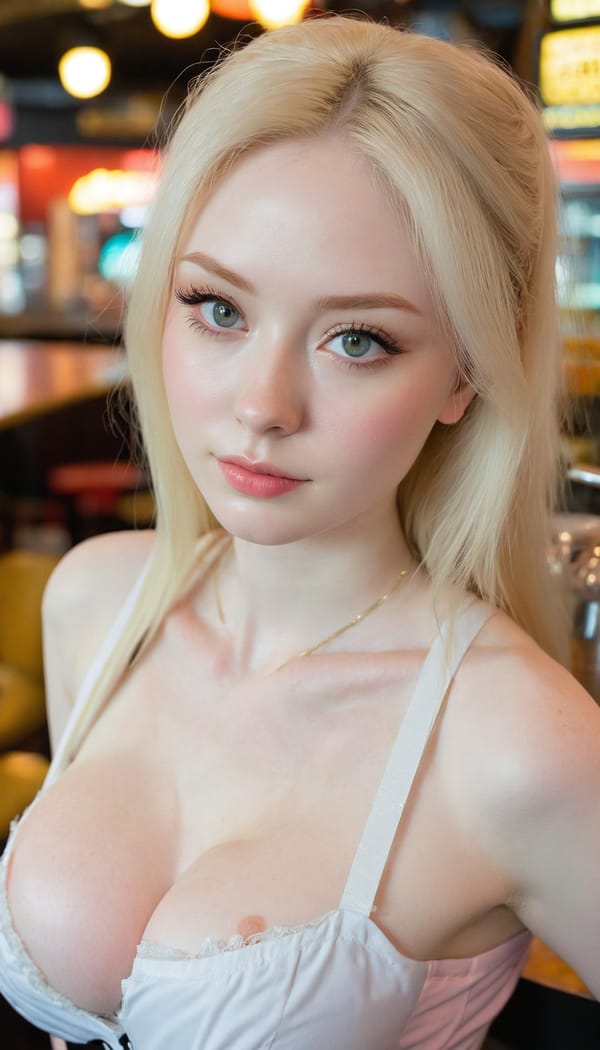 Tags: 21872187, SDXL
{"3": {"inputs": {"seed": 550313782498981, "steps": 32, "cfg": 6.61, "sampler_name": "dpmpp_2m", "scheduler": "karras", "denoise": 1.0, "model": ["27", 0], "positive": ["6", 0], "negative": ["7", 0], "latent_image": ["5", 0]}, "class_type": "KSampler"}, "4": {"inputs": {"ckpt_name": "juggernautxl.safetensors"}, "class_type": "CheckpointLoaderSimple"}, "5": {"inputs": {"width": 768, "height": 1344, "batch_size": 1}, "class_type": "EmptyLatentImage"}, "6": {"inputs": {"text": "27 year old girl, (irish:1.11), (pale skin:1.12), (detailed face:1.00), (double eyelids:1.03), (seductive facial expression:1.11), (temptress:1.00), (idol:1.12), (beautiful eyes:0.98), (slim:1.06), (sexy lips:1.13), (eyelashes:1.14), (cute:1.08), (blush:1.10), (seductive pose:1.01), (in a seductive pose:1.02), (large perky breasts:1.05), (cleavage:1.02), (thigh gap:1.02), (a waitress in uniform:1.10) working at a restaurant, (candid cinema:1.09), (RAW:1.09), (detailed skin:1.01), (skin fuzz:1.08), (soft lighting:1.00), (natural looking skin:1.07), (film:1.06), (portra:1.09), (textured skin:1.02)", "clip": ["27", 1]}, "class_type": "CLIPTextEncode"}, "7": {"inputs": {"text": "(twisted:1.10), (watermark:1.07), (distorted:1.13), (low resolution:1.11), (open mouth:1.05), (bad hands:1.14), (worst quality:1.08)", "clip": ["27", 1]}, "class_type": "CLIPTextEncode"}, "8": {"inputs": {"samples": ["3", 0], "vae": ["4", 2]}, "class_type": "VAEDecode"}, "25": {"inputs": {"lora_name": "nudify_xl.safetensors", "strength_model": 0.0, "strength_clip": 0.15, "model": ["4", 0], "clip": ["4", 1]}, "class_type": "LoraLoader"}, "26": {"inputs": {"lora_name": "shirtlift_SDXL_v2.safetensors", "strength_model": 0.06, "strength_clip": 0.09, "model": ["25", 0], "clip": ["25", 1]}, "class_type": "LoraLoader"}, "27": {"inputs": {"lora_name": "PerfectEyesXL.safetensors", "strength_model": 0.02, "strength_clip": 0.06, "model": ["26", 0], "clip": ["26", 1]}, "class_type": "LoraLoader"}, "30": {"inputs": {"model_name": "4x_NMKD-Superscale-SP_178000_G.pth"}, "class_type": "UpscaleModelLoader"}, "31": {"inputs": {"upscale_model": ["30", 0], "image": ["8", 0]}, "class_type": "ImageUpscaleWithModel"}, "32": {"inputs": {"upscale_method": "lanczos", "scale_by": 0.5, "image": ["31", 0]}, "class_type": "ImageScaleBy"}, "33": {"inputs": {"pixels": ["32", 0], "vae": ["4", 2]}, "class_type": "VAEEncode"}, "34": {"inputs": {"seed": 550313782498981, "steps": 32, "cfg": 6.61, "sampler_name": "dpmpp_2m", "scheduler": "karras", "denoise": 0.3, "model": ["27", 0], "positive": ["6", 0], "negative": ["7", 0], "latent_image": ["33", 0]}, "class_type": "KSampler"}, "36": {"inputs": {"samples": ["34", 0], "vae": ["4", 2]}, "class_type": "VAEDecode"}, "39": {"inputs": {"filename_prefix": "comfyapi-1714011838981", "images": ["36", 0]}, "class_type": "SaveImage"}}