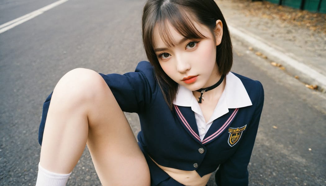 Tags: 21872187, SDXL
{"3": {"inputs": {"seed": 490944600360828, "steps": 64, "cfg": 6.36, "sampler_name": "dpmpp_2m", "scheduler": "karras", "denoise": 1.0, "model": ["27", 0], "positive": ["6", 0], "negative": ["7", 0], "latent_image": ["5", 0]}, "class_type": "KSampler"}, "4": {"inputs": {"ckpt_name": "helloworldxl.safetensors"}, "class_type": "CheckpointLoaderSimple"}, "5": {"inputs": {"width": 1344, "height": 768, "batch_size": 1}, "class_type": "EmptyLatentImage"}, "6": {"inputs": {"text": "26 year old girl, (blush:1.04), (slim:1.01), (double eyelids:0.97), (beautiful eyes:1.11), (seductive pose:1.02), (detailed face:1.14), (pale skin:1.05), (cute:1.01), (temptress:1.07), (eyelashes:1.08), (sexy lips:1.08), (seductive facial expression:0.96), (idol:1.14), (in a seductive pose:1.07), (large perky breasts:0.98), (cleavage:1.10), (thigh gap:1.12), (school uniform:1.05), choker, busy street, (RAW:1.09), (skin fuzz:1.00), (portra:1.09), (natural looking skin:1.09), (film:1.08), (textured skin:1.05), (soft lighting:1.03), (candid cinema:1.06), (detailed skin:1.09)", "clip": ["27", 1]}, "class_type": "CLIPTextEncode"}, "7": {"inputs": {"text": "(distorted:1.07), (watermark:1.07), (open mouth:1.07), (twisted:1.12), (low resolution:1.10), (worst quality:1.13), (bad hands:1.13)", "clip": ["27", 1]}, "class_type": "CLIPTextEncode"}, "8": {"inputs": {"samples": ["3", 0], "vae": ["4", 2]}, "class_type": "VAEDecode"}, "25": {"inputs": {"lora_name": "nudify_xl.safetensors", "strength_model": 0.17, "strength_clip": 0.07, "model": ["4", 0], "clip": ["4", 1]}, "class_type": "LoraLoader"}, "26": {"inputs": {"lora_name": "shirtlift_SDXL_v2.safetensors", "strength_model": 0.1, "strength_clip": 0.1, "model": ["25", 0], "clip": ["25", 1]}, "class_type": "LoraLoader"}, "27": {"inputs": {"lora_name": "PerfectEyesXL.safetensors", "strength_model": 0.04, "strength_clip": 0.16, "model": ["26", 0], "clip": ["26", 1]}, "class_type": "LoraLoader"}, "30": {"inputs": {"model_name": "4x_NMKD-Superscale-SP_178000_G.pth"}, "class_type": "UpscaleModelLoader"}, "31": {"inputs": {"upscale_model": ["30", 0], "image": ["8", 0]}, "class_type": "ImageUpscaleWithModel"}, "32": {"inputs": {"upscale_method": "lanczos", "scale_by": 0.5, "image": ["31", 0]}, "class_type": "ImageScaleBy"}, "33": {"inputs": {"pixels": ["32", 0], "vae": ["4", 2]}, "class_type": "VAEEncode"}, "34": {"inputs": {"seed": 490944600360828, "steps": 64, "cfg": 6.36, "sampler_name": "dpmpp_2m", "scheduler": "karras", "denoise": 0.3, "model": ["27", 0], "positive": ["6", 0], "negative": ["7", 0], "latent_image": ["33", 0]}, "class_type": "KSampler"}, "36": {"inputs": {"samples": ["34", 0], "vae": ["4", 2]}, "class_type": "VAEDecode"}, "39": {"inputs": {"filename_prefix": "comfyapi-1733975988225", "images": ["36", 0]}, "class_type": "SaveImage"}}