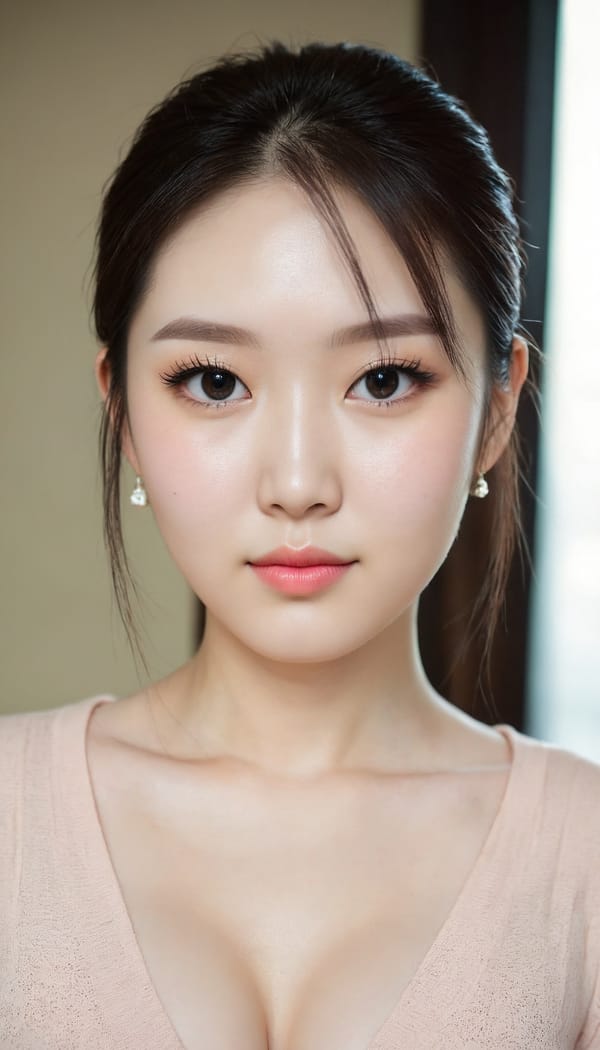 Tags: 21872187, SDXL
{"3": {"inputs": {"seed": 114360295554198, "steps": 32, "cfg": 6.67, "sampler_name": "dpmpp_2m", "scheduler": "karras", "denoise": 1.0, "model": ["27", 0], "positive": ["6", 0], "negative": ["7", 0], "latent_image": ["5", 0]}, "class_type": "KSampler"}, "4": {"inputs": {"ckpt_name": "juggernautXL_v8Rundiffusion.safetensors"}, "class_type": "CheckpointLoaderSimple"}, "5": {"inputs": {"width": 768, "height": 1344, "batch_size": 1}, "class_type": "EmptyLatentImage"}, "6": {"inputs": {"text": "25 year old girl, (chinese:1.13), (korean:1.13), (irish:1.08), (double eyelids:1.03), (pale skin:1.13), (slim:0.99), (sexy lips:1.10), (idol:1.05), (temptress:0.95), (detailed face:1.14), (beautiful eyes:1.04), (blush:0.97), (seductive pose:1.06), (cute:1.01), (eyelashes:1.12), (in a seductive pose:1.00), (large perky breasts:0.98), (cleavage:1.07), (thigh gap:0.99), (an office lady:1.08), (portra:1.04), (candid cinema:1.07), (skin fuzz:1.02), (film:1.01), (natural looking skin:1.08), (textured skin:1.05), (detailed skin:1.09), (soft lighting:1.04), (RAW:1.03)", "clip": ["27", 1]}, "class_type": "CLIPTextEncode"}, "7": {"inputs": {"text": "(bad hands:1.07), (worst quality:1.05), (distorted:1.09), (twisted:1.11), (low resolution:1.14), (watermark:1.10), (open mouth:1.09)", "clip": ["27", 1]}, "class_type": "CLIPTextEncode"}, "8": {"inputs": {"samples": ["3", 0], "vae": ["4", 2]}, "class_type": "VAEDecode"}, "25": {"inputs": {"lora_name": "nudify_xl.safetensors", "strength_model": 0.0, "strength_clip": 0.11, "model": ["4", 0], "clip": ["4", 1]}, "class_type": "LoraLoader"}, "26": {"inputs": {"lora_name": "shirtlift_SDXL_v2.safetensors", "strength_model": 0.14, "strength_clip": 0.07, "model": ["25", 0], "clip": ["25", 1]}, "class_type": "LoraLoader"}, "27": {"inputs": {"lora_name": "PerfectEyesXL.safetensors", "strength_model": 0.01, "strength_clip": 0.18, "model": ["26", 0], "clip": ["26", 1]}, "class_type": "LoraLoader"}, "30": {"inputs": {"model_name": "4x_NMKD-Superscale-SP_178000_G.pth"}, "class_type": "UpscaleModelLoader"}, "31": {"inputs": {"upscale_model": ["30", 0], "image": ["8", 0]}, "class_type": "ImageUpscaleWithModel"}, "32": {"inputs": {"upscale_method": "lanczos", "scale_by": 0.5, "image": ["31", 0]}, "class_type": "ImageScaleBy"}, "33": {"inputs": {"pixels": ["32", 0], "vae": ["4", 2]}, "class_type": "VAEEncode"}, "34": {"inputs": {"seed": 114360295554198, "steps": 32, "cfg": 6.67, "sampler_name": "dpmpp_2m", "scheduler": "karras", "denoise": 0.3, "model": ["27", 0], "positive": ["6", 0], "negative": ["7", 0], "latent_image": ["33", 0]}, "class_type": "KSampler"}, "36": {"inputs": {"samples": ["34", 0], "vae": ["4", 2]}, "class_type": "VAEDecode"}, "39": {"inputs": {"filename_prefix": "comfyapi-1707987751857", "images": ["36", 0]}, "class_type": "SaveImage"}}