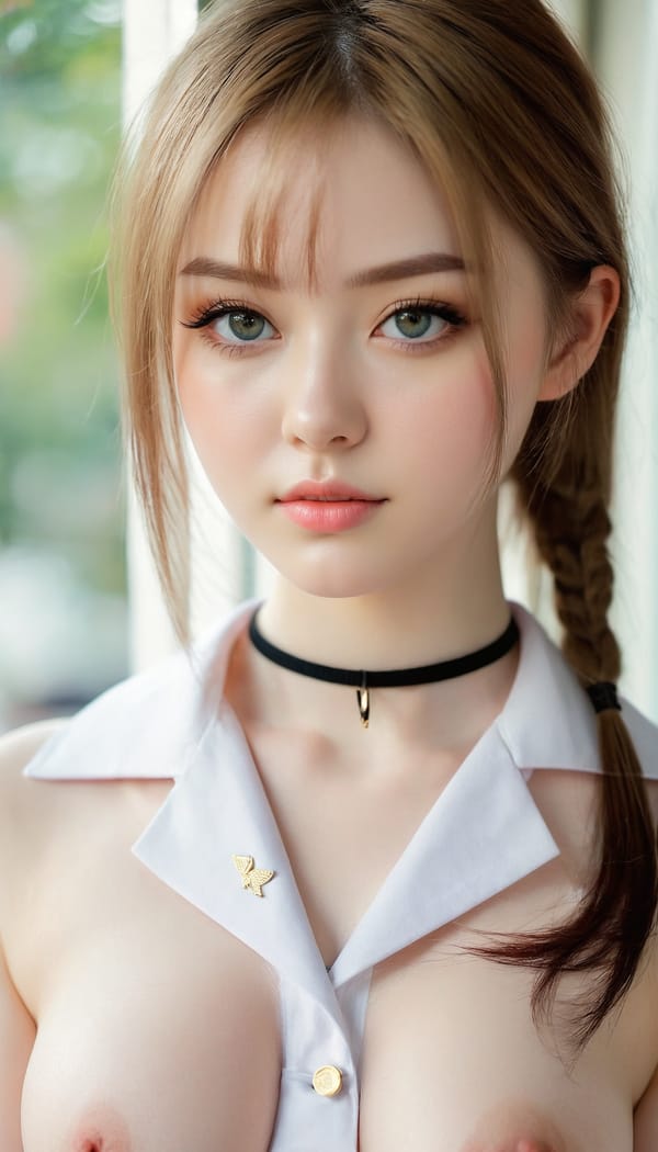 Tags: 21872187, SDXL
{"3": {"inputs": {"seed": 692692246438440, "steps": 32, "cfg": 7.0, "sampler_name": "dpmpp_2m", "scheduler": "karras", "denoise": 1.0, "model": ["27", 0], "positive": ["6", 0], "negative": ["7", 0], "latent_image": ["5", 0]}, "class_type": "KSampler"}, "4": {"inputs": {"ckpt_name": "juggernautxl.safetensors"}, "class_type": "CheckpointLoaderSimple"}, "5": {"inputs": {"width": 768, "height": 1344, "batch_size": 1}, "class_type": "EmptyLatentImage"}, "6": {"inputs": {"text": "25 year old girl, (pale skin:1.09), (idol:1.02), (temptress:1.07), (seductive facial expression:0.99), (slim:1.12), (detailed face:1.06), (seductive pose:1.07), (eyelashes:1.01), (double eyelids:1.05), (beautiful eyes:0.99), (cute:0.99), (blush:1.10), (sexy lips:0.98), (in a seductive pose:1.08), (large perky breasts:1.13), (cleavage:1.01), (thigh gap:1.02), (school uniform:1.04), choker, busy street, (portra:1.04), (detailed skin:1.03), (skin fuzz:1.08), (soft lighting:1.02), (RAW:1.00), (film:1.07), (natural looking skin:1.01), (candid cinema:1.01), (textured skin:1.07)", "clip": ["27", 1]}, "class_type": "CLIPTextEncode"}, "7": {"inputs": {"text": "(open mouth:1.12), (worst quality:1.14), (bad hands:1.07), (distorted:1.10), (low resolution:1.07), (watermark:1.05), (twisted:1.14)", "clip": ["27", 1]}, "class_type": "CLIPTextEncode"}, "8": {"inputs": {"samples": ["3", 0], "vae": ["4", 2]}, "class_type": "VAEDecode"}, "25": {"inputs": {"lora_name": "nudify_xl.safetensors", "strength_model": 0.32, "strength_clip": 0.15, "model": ["4", 0], "clip": ["4", 1]}, "class_type": "LoraLoader"}, "26": {"inputs": {"lora_name": "shirtlift_SDXL_v2.safetensors", "strength_model": 0.07, "strength_clip": 0.06, "model": ["25", 0], "clip": ["25", 1]}, "class_type": "LoraLoader"}, "27": {"inputs": {"lora_name": "PerfectEyesXL.safetensors", "strength_model": 0.16, "strength_clip": 0.04, "model": ["26", 0], "clip": ["26", 1]}, "class_type": "LoraLoader"}, "30": {"inputs": {"model_name": "4x_NMKD-Superscale-SP_178000_G.pth"}, "class_type": "UpscaleModelLoader"}, "31": {"inputs": {"upscale_model": ["30", 0], "image": ["8", 0]}, "class_type": "ImageUpscaleWithModel"}, "32": {"inputs": {"upscale_method": "lanczos", "scale_by": 0.5, "image": ["31", 0]}, "class_type": "ImageScaleBy"}, "33": {"inputs": {"pixels": ["32", 0], "vae": ["4", 2]}, "class_type": "VAEEncode"}, "34": {"inputs": {"seed": 692692246438440, "steps": 32, "cfg": 7.0, "sampler_name": "dpmpp_2m", "scheduler": "karras", "denoise": 0.3, "model": ["27", 0], "positive": ["6", 0], "negative": ["7", 0], "latent_image": ["33", 0]}, "class_type": "KSampler"}, "36": {"inputs": {"samples": ["34", 0], "vae": ["4", 2]}, "class_type": "VAEDecode"}, "39": {"inputs": {"filename_prefix": "comfyapi-1726687271700", "images": ["36", 0]}, "class_type": "SaveImage"}}