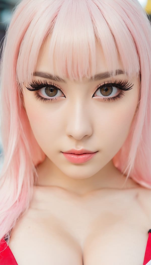 Tags: 21872187, SDXL
{"3": {"inputs": {"seed": 983007347862984, "steps": 32, "cfg": 5.25, "sampler_name": "dpmpp_2m", "scheduler": "karras", "denoise": 1.0, "model": ["27", 0], "positive": ["6", 0], "negative": ["7", 0], "latent_image": ["5", 0]}, "class_type": "KSampler"}, "4": {"inputs": {"ckpt_name": "juggernautxl.safetensors"}, "class_type": "CheckpointLoaderSimple"}, "5": {"inputs": {"width": 768, "height": 1344, "batch_size": 1}, "class_type": "EmptyLatentImage"}, "6": {"inputs": {"text": "24 year old girl, (sexy lips:1.10), (cute:1.01), (seductive facial expression:0.99), (beautiful eyes:0.98), (slim:1.07), (eyelashes:1.10), (pale skin:1.01), (seductive pose:1.11), (detailed face:0.99), (temptress:1.10), (double eyelids:1.08), (blush:1.09), (idol:1.04), (in a seductive pose:0.95), (large perky breasts:1.00), (cleavage:1.10), (thigh gap:1.08), (in a cosplay:1.12) at comiket posing for camera, (candid cinema:1.00), (skin fuzz:1.00), (film:1.02), (natural looking skin:1.06), (soft lighting:1.00), (detailed skin:1.09), (RAW:1.06), (portra:1.09), (textured skin:1.04)", "clip": ["27", 1]}, "class_type": "CLIPTextEncode"}, "7": {"inputs": {"text": "(distorted:1.14), (watermark:1.09), (bad hands:1.07), (low resolution:1.14), (open mouth:1.14), (worst quality:1.09), (twisted:1.12)", "clip": ["27", 1]}, "class_type": "CLIPTextEncode"}, "8": {"inputs": {"samples": ["3", 0], "vae": ["4", 2]}, "class_type": "VAEDecode"}, "25": {"inputs": {"lora_name": "nudify_xl.safetensors", "strength_model": 0.31, "strength_clip": 0.27, "model": ["4", 0], "clip": ["4", 1]}, "class_type": "LoraLoader"}, "26": {"inputs": {"lora_name": "shirtlift_SDXL_v2.safetensors", "strength_model": 0.03, "strength_clip": 0.19, "model": ["25", 0], "clip": ["25", 1]}, "class_type": "LoraLoader"}, "27": {"inputs": {"lora_name": "PerfectEyesXL.safetensors", "strength_model": 0.1, "strength_clip": 0.14, "model": ["26", 0], "clip": ["26", 1]}, "class_type": "LoraLoader"}, "30": {"inputs": {"model_name": "4x_NMKD-Superscale-SP_178000_G.pth"}, "class_type": "UpscaleModelLoader"}, "31": {"inputs": {"upscale_model": ["30", 0], "image": ["8", 0]}, "class_type": "ImageUpscaleWithModel"}, "32": {"inputs": {"upscale_method": "lanczos", "scale_by": 0.5, "image": ["31", 0]}, "class_type": "ImageScaleBy"}, "33": {"inputs": {"pixels": ["32", 0], "vae": ["4", 2]}, "class_type": "VAEEncode"}, "34": {"inputs": {"seed": 983007347862984, "steps": 32, "cfg": 5.25, "sampler_name": "dpmpp_2m", "scheduler": "karras", "denoise": 0.3, "model": ["27", 0], "positive": ["6", 0], "negative": ["7", 0], "latent_image": ["33", 0]}, "class_type": "KSampler"}, "36": {"inputs": {"samples": ["34", 0], "vae": ["4", 2]}, "class_type": "VAEDecode"}, "39": {"inputs": {"filename_prefix": "comfyapi-1714526499621", "images": ["36", 0]}, "class_type": "SaveImage"}}