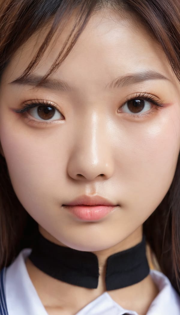 Tags: 21872187, SDXL
{"3": {"inputs": {"seed": 997351573689145, "steps": 32, "cfg": 5.55, "sampler_name": "dpmpp_2m", "scheduler": "karras", "denoise": 1.0, "model": ["27", 0], "positive": ["6", 0], "negative": ["7", 0], "latent_image": ["5", 0]}, "class_type": "KSampler"}, "4": {"inputs": {"ckpt_name": "juggernautxl.safetensors"}, "class_type": "CheckpointLoaderSimple"}, "5": {"inputs": {"width": 768, "height": 1344, "batch_size": 1}, "class_type": "EmptyLatentImage"}, "6": {"inputs": {"text": "24 year old girl, (chinese:1.02), (double eyelids:0.97), (cute:0.98), (seductive facial expression:1.14), (beautiful eyes:1.01), (eyelashes:0.96), (slim:1.05), (idol:0.97), (sexy lips:1.05), (temptress:1.14), (blush:1.04), (detailed face:1.06), (seductive pose:0.99), (in a seductive pose:0.95), (large perky breasts:0.97), (cleavage:1.08), (thigh gap:1.03), (school uniform:1.13), choker, busy street, (candid cinema:1.01), (film:1.01), (textured skin:1.03), (portra:1.01), (soft lighting:1.05), (natural looking skin:1.08), (RAW:1.06), (skin fuzz:1.09), (detailed skin:1.03)", "clip": ["27", 1]}, "class_type": "CLIPTextEncode"}, "7": {"inputs": {"text": "(open mouth:1.08), (bad hands:1.12), (worst quality:1.07), (low resolution:1.09), (twisted:1.07), (distorted:1.10), (watermark:1.07)", "clip": ["27", 1]}, "class_type": "CLIPTextEncode"}, "8": {"inputs": {"samples": ["3", 0], "vae": ["4", 2]}, "class_type": "VAEDecode"}, "25": {"inputs": {"lora_name": "nudify_xl.safetensors", "strength_model": 0.37, "strength_clip": 0.24, "model": ["4", 0], "clip": ["4", 1]}, "class_type": "LoraLoader"}, "26": {"inputs": {"lora_name": "shirtlift_SDXL_v2.safetensors", "strength_model": 0.15, "strength_clip": 0.03, "model": ["25", 0], "clip": ["25", 1]}, "class_type": "LoraLoader"}, "27": {"inputs": {"lora_name": "PerfectEyesXL.safetensors", "strength_model": 0.12, "strength_clip": 0.01, "model": ["26", 0], "clip": ["26", 1]}, "class_type": "LoraLoader"}, "30": {"inputs": {"model_name": "4x_NMKD-Superscale-SP_178000_G.pth"}, "class_type": "UpscaleModelLoader"}, "31": {"inputs": {"upscale_model": ["30", 0], "image": ["8", 0]}, "class_type": "ImageUpscaleWithModel"}, "32": {"inputs": {"upscale_method": "lanczos", "scale_by": 0.5, "image": ["31", 0]}, "class_type": "ImageScaleBy"}, "33": {"inputs": {"pixels": ["32", 0], "vae": ["4", 2]}, "class_type": "VAEEncode"}, "34": {"inputs": {"seed": 997351573689145, "steps": 32, "cfg": 5.55, "sampler_name": "dpmpp_2m", "scheduler": "karras", "denoise": 0.3, "model": ["27", 0], "positive": ["6", 0], "negative": ["7", 0], "latent_image": ["33", 0]}, "class_type": "KSampler"}, "36": {"inputs": {"samples": ["34", 0], "vae": ["4", 2]}, "class_type": "VAEDecode"}, "39": {"inputs": {"filename_prefix": "comfyapi-1725372802924", "images": ["36", 0]}, "class_type": "SaveImage"}}