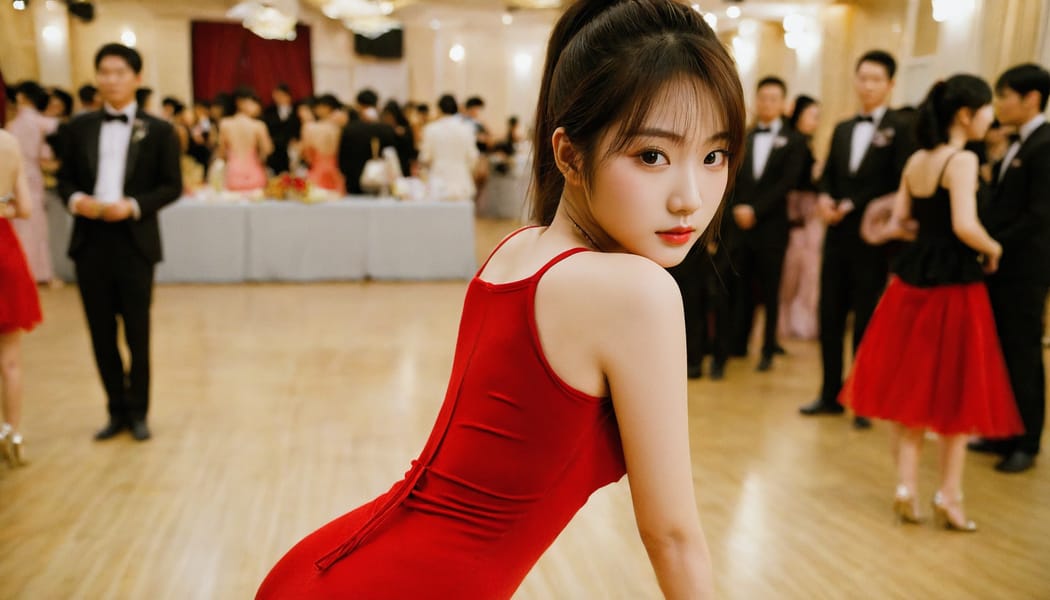 Tags: 21872187, SDXL
{"3": {"inputs": {"seed": 894940503451278, "steps": 64, "cfg": 6.89, "sampler_name": "dpmpp_2m", "scheduler": "karras", "denoise": 1.0, "model": ["27", 0], "positive": ["6", 0], "negative": ["7", 0], "latent_image": ["5", 0]}, "class_type": "KSampler"}, "4": {"inputs": {"ckpt_name": "helloworldxl.safetensors"}, "class_type": "CheckpointLoaderSimple"}, "5": {"inputs": {"width": 1344, "height": 768, "batch_size": 1}, "class_type": "EmptyLatentImage"}, "6": {"inputs": {"text": "18 year old girl, (korean:1.12), (idol:0.95), (eyelashes:1.00), (slim:1.02), (cute:0.95), (seductive pose:1.03), (seductive facial expression:1.05), (double eyelids:1.14), (beautiful eyes:0.98), (sexy lips:0.97), (detailed face:1.11), (temptress:0.95), (perky ass:0.99), (exposed ass:0.97), (looking back:1.11), (sexy ass:1.05), (thigh gap:1.03), (wearing a low-cut red dress:1.02) at a ballroom, (skin fuzz:1.06), (detailed skin:1.04), (candid cinema:1.07), (soft lighting:1.05), (film:1.07), (natural looking skin:1.06), (portra:1.04), (RAW:1.06), (textured skin:1.00)", "clip": ["27", 1]}, "class_type": "CLIPTextEncode"}, "7": {"inputs": {"text": "(worst quality:1.09), (distorted:1.12), (watermark:1.06), (twisted:1.05), (low resolution:1.13), (open mouth:1.05), (bad hands:1.09)", "clip": ["27", 1]}, "class_type": "CLIPTextEncode"}, "8": {"inputs": {"samples": ["3", 0], "vae": ["4", 2]}, "class_type": "VAEDecode"}, "25": {"inputs": {"lora_name": "nudify_xl.safetensors", "strength_model": 0.03, "strength_clip": 0.38, "model": ["4", 0], "clip": ["4", 1]}, "class_type": "LoraLoader"}, "26": {"inputs": {"lora_name": "shirtlift_SDXL_v2.safetensors", "strength_model": 0.1, "strength_clip": 0.18, "model": ["25", 0], "clip": ["25", 1]}, "class_type": "LoraLoader"}, "27": {"inputs": {"lora_name": "PerfectEyesXL.safetensors", "strength_model": 0.14, "strength_clip": 0.02, "model": ["26", 0], "clip": ["26", 1]}, "class_type": "LoraLoader"}, "30": {"inputs": {"model_name": "4x_NMKD-Superscale-SP_178000_G.pth"}, "class_type": "UpscaleModelLoader"}, "31": {"inputs": {"upscale_model": ["30", 0], "image": ["8", 0]}, "class_type": "ImageUpscaleWithModel"}, "32": {"inputs": {"upscale_method": "lanczos", "scale_by": 0.5, "image": ["31", 0]}, "class_type": "ImageScaleBy"}, "33": {"inputs": {"pixels": ["32", 0], "vae": ["4", 2]}, "class_type": "VAEEncode"}, "34": {"inputs": {"seed": 894940503451278, "steps": 64, "cfg": 6.89, "sampler_name": "dpmpp_2m", "scheduler": "karras", "denoise": 0.3, "model": ["27", 0], "positive": ["6", 0], "negative": ["7", 0], "latent_image": ["33", 0]}, "class_type": "KSampler"}, "36": {"inputs": {"samples": ["34", 0], "vae": ["4", 2]}, "class_type": "VAEDecode"}, "39": {"inputs": {"filename_prefix": "comfyapi-1725867581649", "images": ["36", 0]}, "class_type": "SaveImage"}}