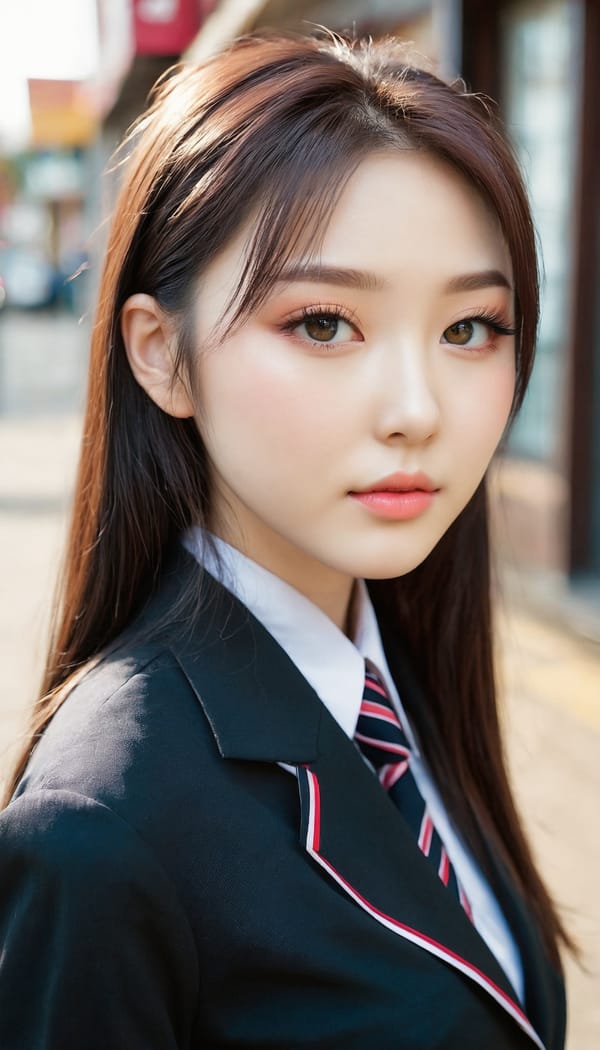 Tags: 21872187, SDXL
{"3": {"inputs": {"seed": 158921798983793, "steps": 32, "cfg": 6.26, "sampler_name": "dpmpp_2m", "scheduler": "karras", "denoise": 1.0, "model": ["27", 0], "positive": ["6", 0], "negative": ["7", 0], "latent_image": ["5", 0]}, "class_type": "KSampler"}, "4": {"inputs": {"ckpt_name": "juggernautxl.safetensors"}, "class_type": "CheckpointLoaderSimple"}, "5": {"inputs": {"width": 768, "height": 1344, "batch_size": 1}, "class_type": "EmptyLatentImage"}, "6": {"inputs": {"text": "23 year old girl, (ukrainian:1.00), (korean:1.05), (double eyelids:0.98), (pale skin:0.95), (beautiful eyes:1.02), (temptress:1.12), (blush:1.13), (seductive pose:1.05), (idol:1.09), (seductive facial expression:1.14), (cute:1.11), (sexy lips:1.11), (detailed face:0.98), (slim:0.95), (eyelashes:1.08), (on all fours:1.02), (spreading ass cheeks:1.09), (from behind:1.01), (backboob:1.01), (school uniform:1.12), choker, busy street, (RAW:1.08), (skin fuzz:1.05), (film:1.09), (candid cinema:1.06), (detailed skin:1.03), (textured skin:1.06), (portra:1.00), (soft lighting:1.00), (natural looking skin:1.03)", "clip": ["27", 1]}, "class_type": "CLIPTextEncode"}, "7": {"inputs": {"text": "(open mouth:1.09), (worst quality:1.11), (low resolution:1.13), (bad hands:1.14), (twisted:1.06), (watermark:1.13), (distorted:1.08)", "clip": ["27", 1]}, "class_type": "CLIPTextEncode"}, "8": {"inputs": {"samples": ["3", 0], "vae": ["4", 2]}, "class_type": "VAEDecode"}, "25": {"inputs": {"lora_name": "nudify_xl.safetensors", "strength_model": 0.37, "strength_clip": 0.04, "model": ["4", 0], "clip": ["4", 1]}, "class_type": "LoraLoader"}, "26": {"inputs": {"lora_name": "shirtlift_SDXL_v2.safetensors", "strength_model": 0.11, "strength_clip": 0.13, "model": ["25", 0], "clip": ["25", 1]}, "class_type": "LoraLoader"}, "27": {"inputs": {"lora_name": "PerfectEyesXL.safetensors", "strength_model": 0.17, "strength_clip": 0.0, "model": ["26", 0], "clip": ["26", 1]}, "class_type": "LoraLoader"}, "30": {"inputs": {"model_name": "4x_NMKD-Superscale-SP_178000_G.pth"}, "class_type": "UpscaleModelLoader"}, "31": {"inputs": {"upscale_model": ["30", 0], "image": ["8", 0]}, "class_type": "ImageUpscaleWithModel"}, "32": {"inputs": {"upscale_method": "lanczos", "scale_by": 0.5, "image": ["31", 0]}, "class_type": "ImageScaleBy"}, "33": {"inputs": {"pixels": ["32", 0], "vae": ["4", 2]}, "class_type": "VAEEncode"}, "34": {"inputs": {"seed": 158921798983793, "steps": 32, "cfg": 6.26, "sampler_name": "dpmpp_2m", "scheduler": "karras", "denoise": 0.3, "model": ["27", 0], "positive": ["6", 0], "negative": ["7", 0], "latent_image": ["33", 0]}, "class_type": "KSampler"}, "36": {"inputs": {"samples": ["34", 0], "vae": ["4", 2]}, "class_type": "VAEDecode"}, "39": {"inputs": {"filename_prefix": "comfyapi-1735743918164", "images": ["36", 0]}, "class_type": "SaveImage"}}