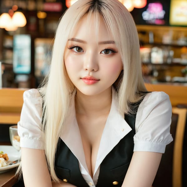 Tags: 21872187, SDXL
{"3": {"inputs": {"seed": 185204815789629, "steps": 64, "cfg": 6.54, "sampler_name": "dpmpp_2m", "scheduler": "karras", "denoise": 1.0, "model": ["27", 0], "positive": ["6", 0], "negative": ["7", 0], "latent_image": ["5", 0]}, "class_type": "KSampler"}, "4": {"inputs": {"ckpt_name": "juggernautxl.safetensors"}, "class_type": "CheckpointLoaderSimple"}, "5": {"inputs": {"width": 1024, "height": 1024, "batch_size": 1}, "class_type": "EmptyLatentImage"}, "6": {"inputs": {"text": "23 year old girl, (double eyelids:0.95), (seductive facial expression:1.05), (seductive pose:1.11), (sexy lips:1.04), (slim:0.95), (detailed face:1.04), (idol:1.00), (pale skin:1.03), (temptress:1.10), (beautiful eyes:1.05), (eyelashes:0.99), (blush:1.05), (cute:1.06), (in a seductive pose:1.03), (large perky breasts:0.95), (cleavage:1.05), (thigh gap:1.14), (a waitress in uniform:0.98) working at a restaurant, (textured skin:1.09), (skin fuzz:1.06), (detailed skin:1.09), (RAW:1.04), (candid cinema:1.05), (natural looking skin:1.07), (soft lighting:1.04), (portra:1.06)", "clip": ["27", 1]}, "class_type": "CLIPTextEncode"}, "7": {"inputs": {"text": "(watermark:1.06), (bad hands:1.09), (twisted:1.11), (low resolution:1.09), (worst quality:1.09), (open mouth:1.10), (distorted:1.07)", "clip": ["27", 1]}, "class_type": "CLIPTextEncode"}, "8": {"inputs": {"samples": ["3", 0], "vae": ["4", 2]}, "class_type": "VAEDecode"}, "25": {"inputs": {"lora_name": "nudify_xl.safetensors", "strength_model": 0.38, "strength_clip": 0.11, "model": ["4", 0], "clip": ["4", 1]}, "class_type": "LoraLoader"}, "26": {"inputs": {"lora_name": "shirtlift_SDXL_v2.safetensors", "strength_model": 0.03, "strength_clip": 0.14, "model": ["25", 0], "clip": ["25", 1]}, "class_type": "LoraLoader"}, "27": {"inputs": {"lora_name": "PerfectEyesXL.safetensors", "strength_model": 0.13, "strength_clip": 0.16, "model": ["26", 0], "clip": ["26", 1]}, "class_type": "LoraLoader"}, "30": {"inputs": {"model_name": "4x_NMKD-Superscale-SP_178000_G.pth"}, "class_type": "UpscaleModelLoader"}, "31": {"inputs": {"upscale_model": ["30", 0], "image": ["8", 0]}, "class_type": "ImageUpscaleWithModel"}, "32": {"inputs": {"upscale_method": "lanczos", "scale_by": 0.5, "image": ["31", 0]}, "class_type": "ImageScaleBy"}, "33": {"inputs": {"pixels": ["32", 0], "vae": ["4", 2]}, "class_type": "VAEEncode"}, "34": {"inputs": {"seed": 185204815789629, "steps": 64, "cfg": 6.54, "sampler_name": "dpmpp_2m", "scheduler": "karras", "denoise": 0.3, "model": ["27", 0], "positive": ["6", 0], "negative": ["7", 0], "latent_image": ["33", 0]}, "class_type": "KSampler"}, "36": {"inputs": {"samples": ["34", 0], "vae": ["4", 2]}, "class_type": "VAEDecode"}, "39": {"inputs": {"filename_prefix": "comfyapi-1735412581242", "images": ["36", 0]}, "class_type": "SaveImage"}}