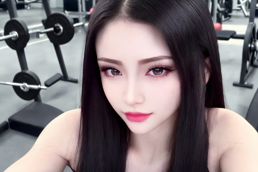 Tags: 21872187
<lora:taiwanDollLikeness_v20:0.59>, (gym outfit:0.94), gym, <lora:skirtlift-v4:0.95 <lora:Addams:0.34>, extremely detailed face, cute, (photorealistic:0.95), sexy lips, seductive smile, double eyelids, eyelashes, pale skin, RAW, sharp, hyper realistic, blush, delicate and beautiful girl, 1girl, (dramatic:1.03)
Negative prompt: drawings, ugly, fat, disfigured
Steps: 64, Sampler: DPM++ 2M Karras, CFG scale: 7.27, Seed: 3188125311, Size: 768x512, Model hash: fc2511737a, Model: chilloutmix_NiPrunedFp32Fix, Seed resize from: -1x-1, Denoising strength: 0.4, Version: v1.2.1, Hires upscale: 2.0, Hires steps: 16, Hires upscaler: ESRGAN_4x