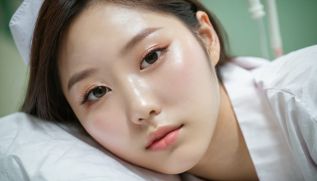 Tags: 21872187, SDXL
{"3": {"inputs": {"seed": 207851618696873, "steps": 64, "cfg": 6.16, "sampler_name": "dpmpp_2m", "scheduler": "karras", "denoise": 1.0, "model": ["27", 0], "positive": ["6", 0], "negative": ["7", 0], "latent_image": ["5", 0]}, "class_type": "KSampler"}, "4": {"inputs": {"ckpt_name": "juggernautxl.safetensors"}, "class_type": "CheckpointLoaderSimple"}, "5": {"inputs": {"width": 1344, "height": 768, "batch_size": 1}, "class_type": "EmptyLatentImage"}, "6": {"inputs": {"text": "22 year old girl, (korean:1.01), (japanese:1.00), (sexy lips:1.00), (seductive facial expression:1.09), (pale skin:1.10), (blush:1.07), (detailed face:1.02), (seductive pose:1.00), (beautiful eyes:1.00), (temptress:1.10), (eyelashes:0.99), (double eyelids:0.95), (slim:0.99), (cute:1.08), (idol:0.95), (perky ass:1.06), (exposed ass:0.98), (looking back:1.11), (sexy ass:1.14), (thigh gap:1.10), (nurse in uniform:1.11) working in a hospital ward, (soft lighting:1.03), (RAW:1.02), (portra:1.01), (skin fuzz:1.01), (natural looking skin:1.02), (candid cinema:1.03), (film:1.03), (detailed skin:1.05), (textured skin:1.06)", "clip": ["27", 1]}, "class_type": "CLIPTextEncode"}, "7": {"inputs": {"text": "(bad hands:1.12), (watermark:1.11), (open mouth:1.10), (low resolution:1.08), (twisted:1.12), (worst quality:1.14), (distorted:1.10)", "clip": ["27", 1]}, "class_type": "CLIPTextEncode"}, "8": {"inputs": {"samples": ["3", 0], "vae": ["4", 2]}, "class_type": "VAEDecode"}, "25": {"inputs": {"lora_name": "nudify_xl.safetensors", "strength_model": 0.34, "strength_clip": 0.14, "model": ["4", 0], "clip": ["4", 1]}, "class_type": "LoraLoader"}, "26": {"inputs": {"lora_name": "shirtlift_SDXL_v2.safetensors", "strength_model": 0.0, "strength_clip": 0.09, "model": ["25", 0], "clip": ["25", 1]}, "class_type": "LoraLoader"}, "27": {"inputs": {"lora_name": "PerfectEyesXL.safetensors", "strength_model": 0.02, "strength_clip": 0.02, "model": ["26", 0], "clip": ["26", 1]}, "class_type": "LoraLoader"}, "30": {"inputs": {"model_name": "4x_NMKD-Superscale-SP_178000_G.pth"}, "class_type": "UpscaleModelLoader"}, "31": {"inputs": {"upscale_model": ["30", 0], "image": ["8", 0]}, "class_type": "ImageUpscaleWithModel"}, "32": {"inputs": {"upscale_method": "lanczos", "scale_by": 0.5, "image": ["31", 0]}, "class_type": "ImageScaleBy"}, "33": {"inputs": {"pixels": ["32", 0], "vae": ["4", 2]}, "class_type": "VAEEncode"}, "34": {"inputs": {"seed": 207851618696873, "steps": 64, "cfg": 6.16, "sampler_name": "dpmpp_2m", "scheduler": "karras", "denoise": 0.3, "model": ["27", 0], "positive": ["6", 0], "negative": ["7", 0], "latent_image": ["33", 0]}, "class_type": "KSampler"}, "36": {"inputs": {"samples": ["34", 0], "vae": ["4", 2]}, "class_type": "VAEDecode"}, "39": {"inputs": {"filename_prefix": "comfyapi-1732400941429", "images": ["36", 0]}, "class_type": "SaveImage"}}