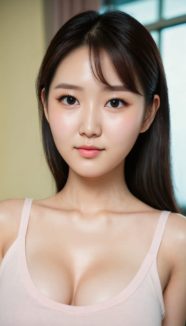 Tags: 21872187, SDXL
{"3": {"inputs": {"seed": 177200615515910, "steps": 64, "cfg": 6.72, "sampler_name": "dpmpp_2m", "scheduler": "karras", "denoise": 1.0, "model": ["27", 0], "positive": ["6", 0], "negative": ["7", 0], "latent_image": ["5", 0]}, "class_type": "KSampler"}, "4": {"inputs": {"ckpt_name": "juggernautXL_v8Rundiffusion.safetensors"}, "class_type": "CheckpointLoaderSimple"}, "5": {"inputs": {"width": 768, "height": 1344, "batch_size": 1}, "class_type": "EmptyLatentImage"}, "6": {"inputs": {"text": "23 year old girl, (korean:0.97), (cute:1.09), (double eyelids:1.05), (detailed face:1.14), (pale skin:0.96), (idol:1.06), (slim:1.00), (seductive facial expression:1.07), (sexy lips:1.02), (eyelashes:0.96), (temptress:0.99), (beautiful eyes:0.95), (blush:1.14), (in a seductive pose:1.03), (large perky breasts:1.12), (cleavage:1.14), (thigh gap:1.06), (white tanktop:1.06), busy street, (RAW:1.02), (soft lighting:1.03), (natural looking skin:1.07), (candid cinema:1.06), (textured skin:1.00), (detailed skin:1.02), (film:1.05), (portra:1.08), (skin fuzz:1.01)", "clip": ["27", 1]}, "class_type": "CLIPTextEncode"}, "7": {"inputs": {"text": "(distorted:1.06), (open mouth:1.07), (bad hands:1.09), (low resolution:1.08), (twisted:1.12), (watermark:1.07), (worst quality:1.07)", "clip": ["27", 1]}, "class_type": "CLIPTextEncode"}, "8": {"inputs": {"samples": ["3", 0], "vae": ["4", 2]}, "class_type": "VAEDecode"}, "25": {"inputs": {"lora_name": "nudify_xl.safetensors", "strength_model": 0.09, "strength_clip": 0.14, "model": ["4", 0], "clip": ["4", 1]}, "class_type": "LoraLoader"}, "26": {"inputs": {"lora_name": "shirtlift_SDXL_v2.safetensors", "strength_model": 0.1, "strength_clip": 0.06, "model": ["25", 0], "clip": ["25", 1]}, "class_type": "LoraLoader"}, "27": {"inputs": {"lora_name": "PerfectEyesXL.safetensors", "strength_model": 0.01, "strength_clip": 0.08, "model": ["26", 0], "clip": ["26", 1]}, "class_type": "LoraLoader"}, "30": {"inputs": {"model_name": "4x_NMKD-Superscale-SP_178000_G.pth"}, "class_type": "UpscaleModelLoader"}, "31": {"inputs": {"upscale_model": ["30", 0], "image": ["8", 0]}, "class_type": "ImageUpscaleWithModel"}, "32": {"inputs": {"upscale_method": "lanczos", "scale_by": 0.5, "image": ["31", 0]}, "class_type": "ImageScaleBy"}, "33": {"inputs": {"pixels": ["32", 0], "vae": ["4", 2]}, "class_type": "VAEEncode"}, "34": {"inputs": {"seed": 177200615515910, "steps": 64, "cfg": 6.72, "sampler_name": "dpmpp_2m", "scheduler": "karras", "denoise": 0.3, "model": ["27", 0], "positive": ["6", 0], "negative": ["7", 0], "latent_image": ["33", 0]}, "class_type": "KSampler"}, "36": {"inputs": {"samples": ["34", 0], "vae": ["4", 2]}, "class_type": "VAEDecode"}, "39": {"inputs": {"filename_prefix": "comfyapi-1708035865271", "images": ["36", 0]}, "class_type": "SaveImage"}}