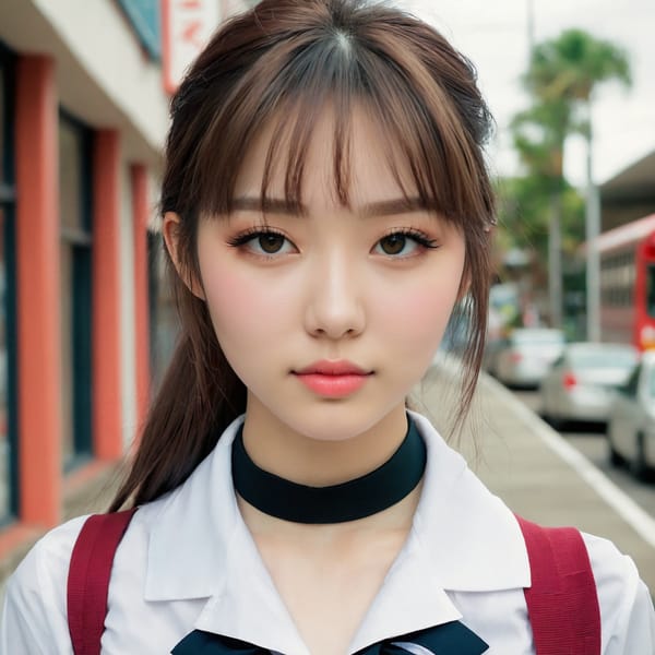 Tags: 21872187, SDXL
{"3": {"inputs": {"seed": 480336201723318, "steps": 32, "cfg": 6.33, "sampler_name": "dpmpp_2m", "scheduler": "karras", "denoise": 1.0, "model": ["27", 0], "positive": ["6", 0], "negative": ["7", 0], "latent_image": ["5", 0]}, "class_type": "KSampler"}, "4": {"inputs": {"ckpt_name": "juggernautxl.safetensors"}, "class_type": "CheckpointLoaderSimple"}, "5": {"inputs": {"width": 1024, "height": 1024, "batch_size": 1}, "class_type": "EmptyLatentImage"}, "6": {"inputs": {"text": "26 year old girl, (idol:1.07), (sexy lips:0.95), (detailed face:1.06), (double eyelids:0.99), (blush:1.06), (cute:0.95), (slim:0.99), (beautiful eyes:1.09), (seductive pose:1.14), (pale skin:1.09), (eyelashes:1.00), (seductive facial expression:1.14), (temptress:1.08), (perky ass:1.12), (exposed ass:0.97), (looking back:0.96), (sexy ass:0.98), (thigh gap:1.03), (school uniform:1.13), choker, busy street, (film:1.06), (natural looking skin:1.05), (textured skin:1.01), (candid cinema:1.08), (portra:1.03), (detailed skin:1.04), (RAW:1.02), (soft lighting:1.03), (skin fuzz:1.04)", "clip": ["27", 1]}, "class_type": "CLIPTextEncode"}, "7": {"inputs": {"text": "(open mouth:1.08), (worst quality:1.12), (twisted:1.13), (distorted:1.09), (watermark:1.05), (low resolution:1.14), (bad hands:1.08)", "clip": ["27", 1]}, "class_type": "CLIPTextEncode"}, "8": {"inputs": {"samples": ["3", 0], "vae": ["4", 2]}, "class_type": "VAEDecode"}, "25": {"inputs": {"lora_name": "nudify_xl.safetensors", "strength_model": 0.27, "strength_clip": 0.09, "model": ["4", 0], "clip": ["4", 1]}, "class_type": "LoraLoader"}, "26": {"inputs": {"lora_name": "shirtlift_SDXL_v2.safetensors", "strength_model": 0.01, "strength_clip": 0.14, "model": ["25", 0], "clip": ["25", 1]}, "class_type": "LoraLoader"}, "27": {"inputs": {"lora_name": "PerfectEyesXL.safetensors", "strength_model": 0.13, "strength_clip": 0.01, "model": ["26", 0], "clip": ["26", 1]}, "class_type": "LoraLoader"}, "30": {"inputs": {"model_name": "4x_NMKD-Superscale-SP_178000_G.pth"}, "class_type": "UpscaleModelLoader"}, "31": {"inputs": {"upscale_model": ["30", 0], "image": ["8", 0]}, "class_type": "ImageUpscaleWithModel"}, "32": {"inputs": {"upscale_method": "lanczos", "scale_by": 0.5, "image": ["31", 0]}, "class_type": "ImageScaleBy"}, "33": {"inputs": {"pixels": ["32", 0], "vae": ["4", 2]}, "class_type": "VAEEncode"}, "34": {"inputs": {"seed": 480336201723318, "steps": 32, "cfg": 6.33, "sampler_name": "dpmpp_2m", "scheduler": "karras", "denoise": 0.3, "model": ["27", 0], "positive": ["6", 0], "negative": ["7", 0], "latent_image": ["33", 0]}, "class_type": "KSampler"}, "36": {"inputs": {"samples": ["34", 0], "vae": ["4", 2]}, "class_type": "VAEDecode"}, "39": {"inputs": {"filename_prefix": "comfyapi-1734074013463", "images": ["36", 0]}, "class_type": "SaveImage"}}