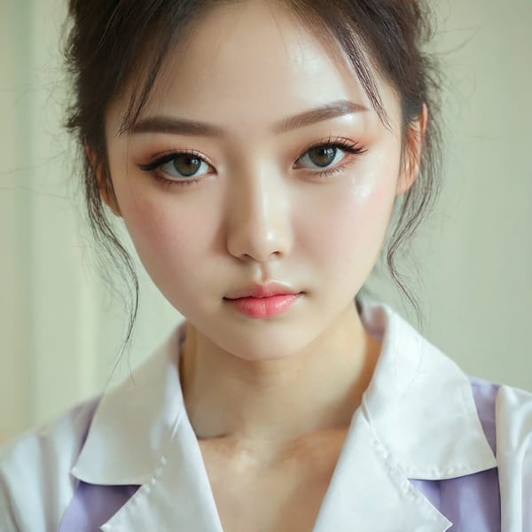 Tags: 21872187, SDXL
{"3": {"inputs": {"seed": 660319796956745, "steps": 64, "cfg": 7.39, "sampler_name": "dpmpp_2m", "scheduler": "karras", "denoise": 1.0, "model": ["27", 0], "positive": ["6", 0], "negative": ["7", 0], "latent_image": ["5", 0]}, "class_type": "KSampler"}, "4": {"inputs": {"ckpt_name": "juggernautxl.safetensors"}, "class_type": "CheckpointLoaderSimple"}, "5": {"inputs": {"width": 1024, "height": 1024, "batch_size": 1}, "class_type": "EmptyLatentImage"}, "6": {"inputs": {"text": "23 year old girl, (russian:1.04), (korean:1.00), (slim:1.04), (cute:1.14), (idol:0.95), (pale skin:0.99), (double eyelids:0.97), (beautiful eyes:1.14), (detailed face:1.13), (blush:1.03), (seductive facial expression:1.05), (sexy lips:1.01), (seductive pose:1.04), (eyelashes:1.03), (temptress:1.11), (in a seductive pose:1.07), (large perky breasts:1.01), (cleavage:0.98), (thigh gap:1.00), (nurse in uniform:0.96) working in a hospital ward, (soft lighting:1.08), (skin fuzz:1.08), (film:1.08), (natural looking skin:1.01), (detailed skin:1.07), (portra:1.01), (textured skin:1.01), (candid cinema:1.07), (RAW:1.00)", "clip": ["27", 1]}, "class_type": "CLIPTextEncode"}, "7": {"inputs": {"text": "(bad hands:1.06), (twisted:1.10), (low resolution:1.07), (open mouth:1.13), (distorted:1.08), (watermark:1.13), (worst quality:1.07)", "clip": ["27", 1]}, "class_type": "CLIPTextEncode"}, "8": {"inputs": {"samples": ["3", 0], "vae": ["4", 2]}, "class_type": "VAEDecode"}, "25": {"inputs": {"lora_name": "nudify_xl.safetensors", "strength_model": 0.08, "strength_clip": 0.17, "model": ["4", 0], "clip": ["4", 1]}, "class_type": "LoraLoader"}, "26": {"inputs": {"lora_name": "shirtlift_SDXL_v2.safetensors", "strength_model": 0.0, "strength_clip": 0.11, "model": ["25", 0], "clip": ["25", 1]}, "class_type": "LoraLoader"}, "27": {"inputs": {"lora_name": "PerfectEyesXL.safetensors", "strength_model": 0.13, "strength_clip": 0.08, "model": ["26", 0], "clip": ["26", 1]}, "class_type": "LoraLoader"}, "30": {"inputs": {"model_name": "4x_NMKD-Superscale-SP_178000_G.pth"}, "class_type": "UpscaleModelLoader"}, "31": {"inputs": {"upscale_model": ["30", 0], "image": ["8", 0]}, "class_type": "ImageUpscaleWithModel"}, "32": {"inputs": {"upscale_method": "lanczos", "scale_by": 0.5, "image": ["31", 0]}, "class_type": "ImageScaleBy"}, "33": {"inputs": {"pixels": ["32", 0], "vae": ["4", 2]}, "class_type": "VAEEncode"}, "34": {"inputs": {"seed": 660319796956745, "steps": 64, "cfg": 7.39, "sampler_name": "dpmpp_2m", "scheduler": "karras", "denoise": 0.3, "model": ["27", 0], "positive": ["6", 0], "negative": ["7", 0], "latent_image": ["33", 0]}, "class_type": "KSampler"}, "36": {"inputs": {"samples": ["34", 0], "vae": ["4", 2]}, "class_type": "VAEDecode"}, "39": {"inputs": {"filename_prefix": "comfyapi-1733807702396", "images": ["36", 0]}, "class_type": "SaveImage"}}