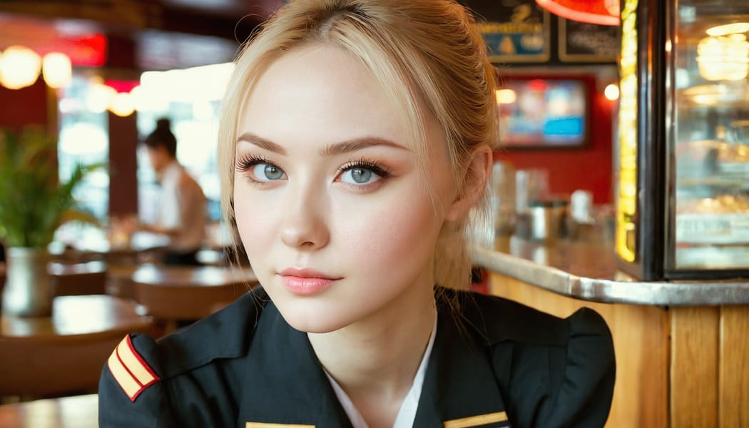 Tags: 21872187, SDXL
{"3": {"inputs": {"seed": 768647444155642, "steps": 64, "cfg": 7.92, "sampler_name": "dpmpp_2m", "scheduler": "karras", "denoise": 1.0, "model": ["27", 0], "positive": ["6", 0], "negative": ["7", 0], "latent_image": ["5", 0]}, "class_type": "KSampler"}, "4": {"inputs": {"ckpt_name": "juggernautxl.safetensors"}, "class_type": "CheckpointLoaderSimple"}, "5": {"inputs": {"width": 1344, "height": 768, "batch_size": 1}, "class_type": "EmptyLatentImage"}, "6": {"inputs": {"text": "27 year old girl, (russian:0.99), (slim:0.96), (pale skin:1.03), (eyelashes:0.97), (idol:1.14), (temptress:1.01), (seductive facial expression:1.11), (beautiful eyes:1.10), (detailed face:1.10), (cute:1.02), (sexy lips:1.08), (double eyelids:0.99), (blush:1.13), (in a seductive pose:1.05), (large perky breasts:0.95), (cleavage:0.99), (thigh gap:1.06), (a waitress in uniform:1.13) working at a restaurant, (film:1.07), (textured skin:1.06), (skin fuzz:1.08), (candid cinema:1.07), (portra:1.00), (RAW:1.00), (detailed skin:1.08), (natural looking skin:1.07), (soft lighting:1.06)", "clip": ["27", 1]}, "class_type": "CLIPTextEncode"}, "7": {"inputs": {"text": "(worst quality:1.08), (twisted:1.14), (open mouth:1.14), (low resolution:1.12), (distorted:1.11), (bad hands:1.06), (watermark:1.11)", "clip": ["27", 1]}, "class_type": "CLIPTextEncode"}, "8": {"inputs": {"samples": ["3", 0], "vae": ["4", 2]}, "class_type": "VAEDecode"}, "25": {"inputs": {"lora_name": "nudify_xl.safetensors", "strength_model": 0.36, "strength_clip": 0.13, "model": ["4", 0], "clip": ["4", 1]}, "class_type": "LoraLoader"}, "26": {"inputs": {"lora_name": "shirtlift_SDXL_v2.safetensors", "strength_model": 0.17, "strength_clip": 0.02, "model": ["25", 0], "clip": ["25", 1]}, "class_type": "LoraLoader"}, "27": {"inputs": {"lora_name": "PerfectEyesXL.safetensors", "strength_model": 0.08, "strength_clip": 0.06, "model": ["26", 0], "clip": ["26", 1]}, "class_type": "LoraLoader"}, "30": {"inputs": {"model_name": "4x_NMKD-Superscale-SP_178000_G.pth"}, "class_type": "UpscaleModelLoader"}, "31": {"inputs": {"upscale_model": ["30", 0], "image": ["8", 0]}, "class_type": "ImageUpscaleWithModel"}, "32": {"inputs": {"upscale_method": "lanczos", "scale_by": 0.5, "image": ["31", 0]}, "class_type": "ImageScaleBy"}, "33": {"inputs": {"pixels": ["32", 0], "vae": ["4", 2]}, "class_type": "VAEEncode"}, "34": {"inputs": {"seed": 768647444155642, "steps": 64, "cfg": 7.92, "sampler_name": "dpmpp_2m", "scheduler": "karras", "denoise": 0.3, "model": ["27", 0], "positive": ["6", 0], "negative": ["7", 0], "latent_image": ["33", 0]}, "class_type": "KSampler"}, "36": {"inputs": {"samples": ["34", 0], "vae": ["4", 2]}, "class_type": "VAEDecode"}, "39": {"inputs": {"filename_prefix": "comfyapi-1735852722189", "images": ["36", 0]}, "class_type": "SaveImage"}}