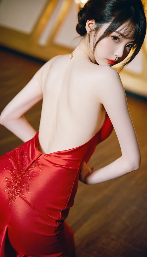 Tags: 21872187, SDXL
{"3": {"inputs": {"seed": 532097480905246, "steps": 64, "cfg": 7.93, "sampler_name": "dpmpp_2m", "scheduler": "karras", "denoise": 1.0, "model": ["27", 0], "positive": ["6", 0], "negative": ["7", 0], "latent_image": ["5", 0]}, "class_type": "KSampler"}, "4": {"inputs": {"ckpt_name": "helloworldxl.safetensors"}, "class_type": "CheckpointLoaderSimple"}, "5": {"inputs": {"width": 768, "height": 1344, "batch_size": 1}, "class_type": "EmptyLatentImage"}, "6": {"inputs": {"text": "18 year old girl, (japanese:1.06), (beautiful eyes:1.08), (blush:1.06), (idol:1.12), (eyelashes:1.04), (cute:1.02), (detailed face:1.00), (temptress:0.95), (seductive facial expression:1.00), (seductive pose:1.13), (pale skin:1.12), (slim:1.07), (double eyelids:1.07), (sexy lips:1.02), (on all fours:1.13), (spreading ass cheeks:0.97), (from behind:0.97), (backboob:1.08), (wearing a low-cut red dress:1.03) at a ballroom, (portra:1.07), (skin fuzz:1.07), (textured skin:1.00), (soft lighting:1.08), (RAW:1.00), (film:1.01), (natural looking skin:1.02), (detailed skin:1.09), (candid cinema:1.00)", "clip": ["27", 1]}, "class_type": "CLIPTextEncode"}, "7": {"inputs": {"text": "(open mouth:1.08), (distorted:1.13), (watermark:1.11), (worst quality:1.07), (twisted:1.09), (low resolution:1.13), (bad hands:1.07)", "clip": ["27", 1]}, "class_type": "CLIPTextEncode"}, "8": {"inputs": {"samples": ["3", 0], "vae": ["4", 2]}, "class_type": "VAEDecode"}, "25": {"inputs": {"lora_name": "nudify_xl.safetensors", "strength_model": 0.08, "strength_clip": 0.39, "model": ["4", 0], "clip": ["4", 1]}, "class_type": "LoraLoader"}, "26": {"inputs": {"lora_name": "shirtlift_SDXL_v2.safetensors", "strength_model": 0.02, "strength_clip": 0.04, "model": ["25", 0], "clip": ["25", 1]}, "class_type": "LoraLoader"}, "27": {"inputs": {"lora_name": "PerfectEyesXL.safetensors", "strength_model": 0.07, "strength_clip": 0.13, "model": ["26", 0], "clip": ["26", 1]}, "class_type": "LoraLoader"}, "30": {"inputs": {"model_name": "4x_NMKD-Superscale-SP_178000_G.pth"}, "class_type": "UpscaleModelLoader"}, "31": {"inputs": {"upscale_model": ["30", 0], "image": ["8", 0]}, "class_type": "ImageUpscaleWithModel"}, "32": {"inputs": {"upscale_method": "lanczos", "scale_by": 0.5, "image": ["31", 0]}, "class_type": "ImageScaleBy"}, "33": {"inputs": {"pixels": ["32", 0], "vae": ["4", 2]}, "class_type": "VAEEncode"}, "34": {"inputs": {"seed": 532097480905246, "steps": 64, "cfg": 7.93, "sampler_name": "dpmpp_2m", "scheduler": "karras", "denoise": 0.3, "model": ["27", 0], "positive": ["6", 0], "negative": ["7", 0], "latent_image": ["33", 0]}, "class_type": "KSampler"}, "36": {"inputs": {"samples": ["34", 0], "vae": ["4", 2]}, "class_type": "VAEDecode"}, "39": {"inputs": {"filename_prefix": "comfyapi-1728001821196", "images": ["36", 0]}, "class_type": "SaveImage"}}