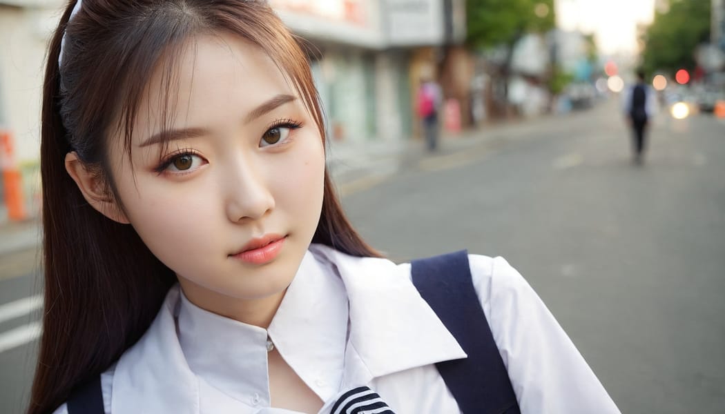 Tags: 21872187, SDXL
{"3": {"inputs": {"seed": 543488155613007, "steps": 64, "cfg": 5.98, "sampler_name": "dpmpp_2m", "scheduler": "karras", "denoise": 1.0, "model": ["27", 0], "positive": ["6", 0], "negative": ["7", 0], "latent_image": ["5", 0]}, "class_type": "KSampler"}, "4": {"inputs": {"ckpt_name": "juggernautxl.safetensors"}, "class_type": "CheckpointLoaderSimple"}, "5": {"inputs": {"width": 1344, "height": 768, "batch_size": 1}, "class_type": "EmptyLatentImage"}, "6": {"inputs": {"text": "23 year old girl, (korean:0.96), (russian:1.00), (double eyelids:1.03), (slim:1.13), (eyelashes:0.96), (cute:1.04), (temptress:1.02), (pale skin:1.05), (beautiful eyes:1.03), (detailed face:1.01), (idol:1.11), (seductive facial expression:0.95), (seductive pose:1.03), (sexy lips:1.05), (in a seductive pose:0.96), (large perky breasts:1.14), (cleavage:1.10), (thigh gap:1.04), (school uniform:1.06), choker, busy street, (portra:1.08), (skin fuzz:1.09), (RAW:1.07), (candid cinema:1.06), (soft lighting:1.04), (detailed skin:1.05), (textured skin:1.02), (natural looking skin:1.09), (film:1.06)", "clip": ["27", 1]}, "class_type": "CLIPTextEncode"}, "7": {"inputs": {"text": "(low resolution:1.10), (worst quality:1.10), (watermark:1.10), (distorted:1.13), (bad hands:1.07), (twisted:1.05), (open mouth:1.14)", "clip": ["27", 1]}, "class_type": "CLIPTextEncode"}, "8": {"inputs": {"samples": ["3", 0], "vae": ["4", 2]}, "class_type": "VAEDecode"}, "25": {"inputs": {"lora_name": "nudify_xl.safetensors", "strength_model": 0.27, "strength_clip": 0.25, "model": ["4", 0], "clip": ["4", 1]}, "class_type": "LoraLoader"}, "26": {"inputs": {"lora_name": "shirtlift_SDXL_v2.safetensors", "strength_model": 0.13, "strength_clip": 0.04, "model": ["25", 0], "clip": ["25", 1]}, "class_type": "LoraLoader"}, "27": {"inputs": {"lora_name": "PerfectEyesXL.safetensors", "strength_model": 0.12, "strength_clip": 0.09, "model": ["26", 0], "clip": ["26", 1]}, "class_type": "LoraLoader"}, "30": {"inputs": {"model_name": "4x_NMKD-Superscale-SP_178000_G.pth"}, "class_type": "UpscaleModelLoader"}, "31": {"inputs": {"upscale_model": ["30", 0], "image": ["8", 0]}, "class_type": "ImageUpscaleWithModel"}, "32": {"inputs": {"upscale_method": "lanczos", "scale_by": 0.5, "image": ["31", 0]}, "class_type": "ImageScaleBy"}, "33": {"inputs": {"pixels": ["32", 0], "vae": ["4", 2]}, "class_type": "VAEEncode"}, "34": {"inputs": {"seed": 543488155613007, "steps": 64, "cfg": 5.98, "sampler_name": "dpmpp_2m", "scheduler": "karras", "denoise": 0.3, "model": ["27", 0], "positive": ["6", 0], "negative": ["7", 0], "latent_image": ["33", 0]}, "class_type": "KSampler"}, "36": {"inputs": {"samples": ["34", 0], "vae": ["4", 2]}, "class_type": "VAEDecode"}, "39": {"inputs": {"filename_prefix": "comfyapi-1724520598554", "images": ["36", 0]}, "class_type": "SaveImage"}}