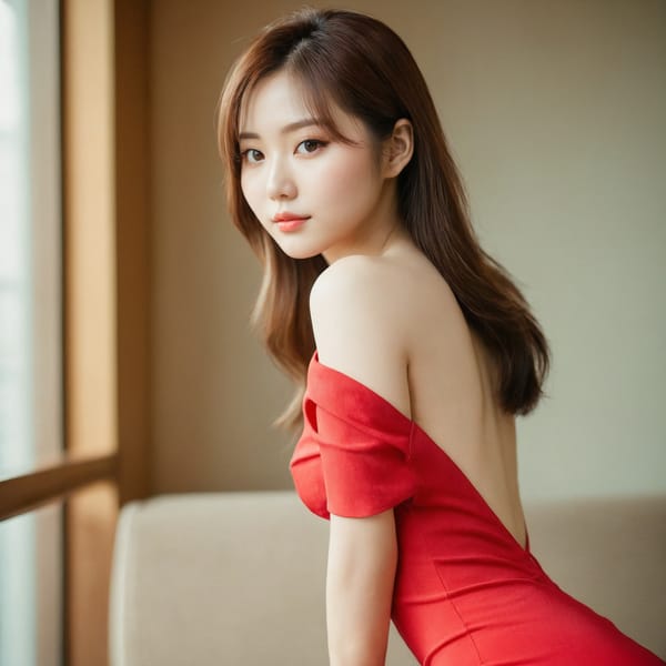 Tags: 21872187, SDXL
{"3": {"inputs": {"seed": 827849253376469, "steps": 64, "cfg": 5.01, "sampler_name": "dpmpp_2m", "scheduler": "karras", "denoise": 1.0, "model": ["27", 0], "positive": ["6", 0], "negative": ["7", 0], "latent_image": ["5", 0]}, "class_type": "KSampler"}, "4": {"inputs": {"ckpt_name": "juggernautxl.safetensors"}, "class_type": "CheckpointLoaderSimple"}, "5": {"inputs": {"width": 1024, "height": 1024, "batch_size": 1}, "class_type": "EmptyLatentImage"}, "6": {"inputs": {"text": "22 year old girl, (taiwanese:1.00), (korean:1.08), (ukrainian:0.98), (seductive facial expression:1.09), (double eyelids:1.00), (sexy lips:1.01), (eyelashes:1.04), (beautiful eyes:1.09), (blush:1.00), (detailed face:0.99), (slim:1.04), (idol:1.02), (pale skin:1.06), (temptress:1.03), (seductive pose:1.03), (cute:1.05), (perky ass:0.96), (exposed ass:1.01), (looking back:0.98), (sexy ass:0.99), (thigh gap:0.97), (wearing a low-cut red dress:1.09) at a ballroom, (portra:1.03), (soft lighting:1.08), (textured skin:1.04), (detailed skin:1.00), (candid cinema:1.07), (skin fuzz:1.03), (film:1.03), (RAW:1.06), (natural looking skin:1.05)", "clip": ["27", 1]}, "class_type": "CLIPTextEncode"}, "7": {"inputs": {"text": "(open mouth:1.10), (worst quality:1.12), (bad hands:1.08), (distorted:1.10), (low resolution:1.11), (twisted:1.06), (watermark:1.11)", "clip": ["27", 1]}, "class_type": "CLIPTextEncode"}, "8": {"inputs": {"samples": ["3", 0], "vae": ["4", 2]}, "class_type": "VAEDecode"}, "25": {"inputs": {"lora_name": "nudify_xl.safetensors", "strength_model": 0.31, "strength_clip": 0.36, "model": ["4", 0], "clip": ["4", 1]}, "class_type": "LoraLoader"}, "26": {"inputs": {"lora_name": "shirtlift_SDXL_v2.safetensors", "strength_model": 0.09, "strength_clip": 0.04, "model": ["25", 0], "clip": ["25", 1]}, "class_type": "LoraLoader"}, "27": {"inputs": {"lora_name": "PerfectEyesXL.safetensors", "strength_model": 0.13, "strength_clip": 0.18, "model": ["26", 0], "clip": ["26", 1]}, "class_type": "LoraLoader"}, "30": {"inputs": {"model_name": "4x_NMKD-Superscale-SP_178000_G.pth"}, "class_type": "UpscaleModelLoader"}, "31": {"inputs": {"upscale_model": ["30", 0], "image": ["8", 0]}, "class_type": "ImageUpscaleWithModel"}, "32": {"inputs": {"upscale_method": "lanczos", "scale_by": 0.5, "image": ["31", 0]}, "class_type": "ImageScaleBy"}, "33": {"inputs": {"pixels": ["32", 0], "vae": ["4", 2]}, "class_type": "VAEEncode"}, "34": {"inputs": {"seed": 827849253376469, "steps": 64, "cfg": 5.01, "sampler_name": "dpmpp_2m", "scheduler": "karras", "denoise": 0.3, "model": ["27", 0], "positive": ["6", 0], "negative": ["7", 0], "latent_image": ["33", 0]}, "class_type": "KSampler"}, "36": {"inputs": {"samples": ["34", 0], "vae": ["4", 2]}, "class_type": "VAEDecode"}, "39": {"inputs": {"filename_prefix": "comfyapi-1734714191340", "images": ["36", 0]}, "class_type": "SaveImage"}}