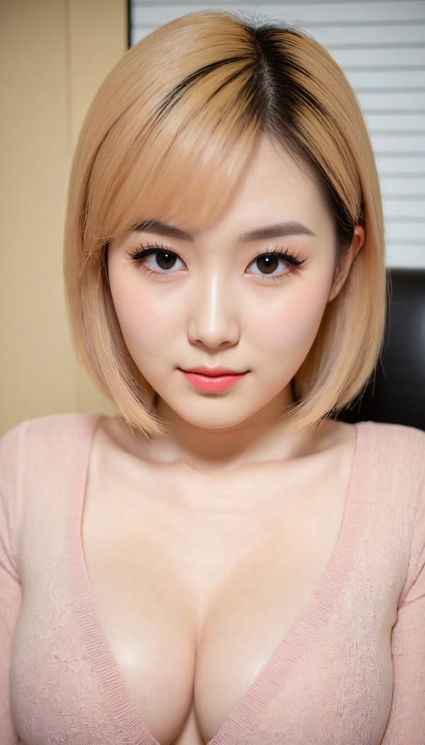 Tags: 21872187, SDXL
{"3": {"inputs": {"seed": 575988266040253, "steps": 32, "cfg": 6.68, "sampler_name": "dpmpp_2m", "scheduler": "karras", "denoise": 1.0, "model": ["27", 0], "positive": ["6", 0], "negative": ["7", 0], "latent_image": ["5", 0]}, "class_type": "KSampler"}, "4": {"inputs": {"ckpt_name": "juggernautXL_v8Rundiffusion.safetensors"}, "class_type": "CheckpointLoaderSimple"}, "5": {"inputs": {"width": 768, "height": 1344, "batch_size": 1}, "class_type": "EmptyLatentImage"}, "6": {"inputs": {"text": "27 year old girl, (japanese:0.95), (pale skin:0.99), (double eyelids:0.99), (cute:1.02), (eyelashes:1.11), (detailed face:1.01), (blush:0.99), (sexy lips:1.13), (temptress:1.07), (seductive facial expression:1.09), (beautiful eyes:1.12), (idol:1.00), (slim:1.00), (in a seductive pose:1.06), (large perky breasts:1.00), (cleavage:0.97), (thigh gap:1.07), (an office lady:1.05), (film:1.02), (textured skin:1.00), (RAW:1.04), (detailed skin:1.05), (candid cinema:1.04), (soft lighting:1.05), (portra:1.01), (natural looking skin:1.04), (skin fuzz:1.04)", "clip": ["27", 1]}, "class_type": "CLIPTextEncode"}, "7": {"inputs": {"text": "(low resolution:1.05), (distorted:1.11), (worst quality:1.06), (watermark:1.06), (twisted:1.07), (bad hands:1.14), (open mouth:1.09)", "clip": ["27", 1]}, "class_type": "CLIPTextEncode"}, "8": {"inputs": {"samples": ["3", 0], "vae": ["4", 2]}, "class_type": "VAEDecode"}, "25": {"inputs": {"lora_name": "nudify_xl.safetensors", "strength_model": 0.28, "strength_clip": 0.07, "model": ["4", 0], "clip": ["4", 1]}, "class_type": "LoraLoader"}, "26": {"inputs": {"lora_name": "shirtlift_SDXL_v2.safetensors", "strength_model": 0.11, "strength_clip": 0.12, "model": ["25", 0], "clip": ["25", 1]}, "class_type": "LoraLoader"}, "27": {"inputs": {"lora_name": "PerfectEyesXL.safetensors", "strength_model": 0.03, "strength_clip": 0.13, "model": ["26", 0], "clip": ["26", 1]}, "class_type": "LoraLoader"}, "30": {"inputs": {"model_name": "4x_NMKD-Superscale-SP_178000_G.pth"}, "class_type": "UpscaleModelLoader"}, "31": {"inputs": {"upscale_model": ["30", 0], "image": ["8", 0]}, "class_type": "ImageUpscaleWithModel"}, "32": {"inputs": {"upscale_method": "lanczos", "scale_by": 0.5, "image": ["31", 0]}, "class_type": "ImageScaleBy"}, "33": {"inputs": {"pixels": ["32", 0], "vae": ["4", 2]}, "class_type": "VAEEncode"}, "34": {"inputs": {"seed": 575988266040253, "steps": 32, "cfg": 6.68, "sampler_name": "dpmpp_2m", "scheduler": "karras", "denoise": 0.3, "model": ["27", 0], "positive": ["6", 0], "negative": ["7", 0], "latent_image": ["33", 0]}, "class_type": "KSampler"}, "36": {"inputs": {"samples": ["34", 0], "vae": ["4", 2]}, "class_type": "VAEDecode"}, "39": {"inputs": {"filename_prefix": "comfyapi-1707761711822", "images": ["36", 0]}, "class_type": "SaveImage"}}