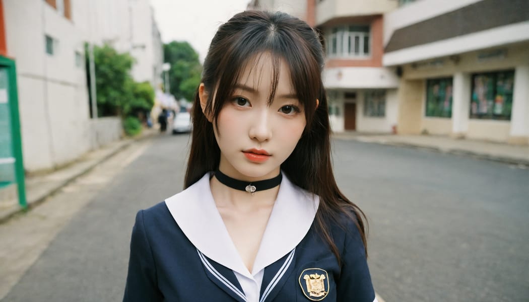 Tags: 21872187, SDXL
{"3": {"inputs": {"seed": 895970652386806, "steps": 64, "cfg": 5.22, "sampler_name": "dpmpp_2m", "scheduler": "karras", "denoise": 1.0, "model": ["27", 0], "positive": ["6", 0], "negative": ["7", 0], "latent_image": ["5", 0]}, "class_type": "KSampler"}, "4": {"inputs": {"ckpt_name": "helloworldxl.safetensors"}, "class_type": "CheckpointLoaderSimple"}, "5": {"inputs": {"width": 1344, "height": 768, "batch_size": 1}, "class_type": "EmptyLatentImage"}, "6": {"inputs": {"text": "22 year old girl, (korean:1.06), (irish:1.11), (seductive facial expression:1.07), (idol:0.97), (sexy lips:0.96), (double eyelids:0.99), (detailed face:0.98), (eyelashes:1.01), (seductive pose:1.05), (blush:1.11), (pale skin:1.08), (cute:1.05), (temptress:0.98), (slim:1.13), (beautiful eyes:1.11), (in a seductive pose:1.06), (large perky breasts:0.99), (cleavage:1.05), (thigh gap:0.98), (school uniform:1.12), choker, busy street, (candid cinema:1.08), (detailed skin:1.08), (portra:1.09), (RAW:1.02), (skin fuzz:1.01), (textured skin:1.06), (natural looking skin:1.07), (film:1.09), (soft lighting:1.08)", "clip": ["27", 1]}, "class_type": "CLIPTextEncode"}, "7": {"inputs": {"text": "(open mouth:1.13), (bad hands:1.07), (distorted:1.06), (twisted:1.08), (watermark:1.14), (worst quality:1.07), (low resolution:1.06)", "clip": ["27", 1]}, "class_type": "CLIPTextEncode"}, "8": {"inputs": {"samples": ["3", 0], "vae": ["4", 2]}, "class_type": "VAEDecode"}, "25": {"inputs": {"lora_name": "nudify_xl.safetensors", "strength_model": 0.02, "strength_clip": 0.03, "model": ["4", 0], "clip": ["4", 1]}, "class_type": "LoraLoader"}, "26": {"inputs": {"lora_name": "shirtlift_SDXL_v2.safetensors", "strength_model": 0.14, "strength_clip": 0.05, "model": ["25", 0], "clip": ["25", 1]}, "class_type": "LoraLoader"}, "27": {"inputs": {"lora_name": "PerfectEyesXL.safetensors", "strength_model": 0.0, "strength_clip": 0.15, "model": ["26", 0], "clip": ["26", 1]}, "class_type": "LoraLoader"}, "30": {"inputs": {"model_name": "4x_NMKD-Superscale-SP_178000_G.pth"}, "class_type": "UpscaleModelLoader"}, "31": {"inputs": {"upscale_model": ["30", 0], "image": ["8", 0]}, "class_type": "ImageUpscaleWithModel"}, "32": {"inputs": {"upscale_method": "lanczos", "scale_by": 0.5, "image": ["31", 0]}, "class_type": "ImageScaleBy"}, "33": {"inputs": {"pixels": ["32", 0], "vae": ["4", 2]}, "class_type": "VAEEncode"}, "34": {"inputs": {"seed": 895970652386806, "steps": 64, "cfg": 5.22, "sampler_name": "dpmpp_2m", "scheduler": "karras", "denoise": 0.3, "model": ["27", 0], "positive": ["6", 0], "negative": ["7", 0], "latent_image": ["33", 0]}, "class_type": "KSampler"}, "36": {"inputs": {"samples": ["34", 0], "vae": ["4", 2]}, "class_type": "VAEDecode"}, "39": {"inputs": {"filename_prefix": "comfyapi-1717573781081", "images": ["36", 0]}, "class_type": "SaveImage"}}