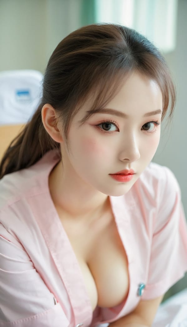 Tags: 21872187, SDXL
{"3": {"inputs": {"seed": 543902082045932, "steps": 64, "cfg": 6.56, "sampler_name": "dpmpp_2m", "scheduler": "karras", "denoise": 1.0, "model": ["27", 0], "positive": ["6", 0], "negative": ["7", 0], "latent_image": ["5", 0]}, "class_type": "KSampler"}, "4": {"inputs": {"ckpt_name": "leosamsHelloworldSDXL_helloworldSDXL32DPO.safetensors"}, "class_type": "CheckpointLoaderSimple"}, "5": {"inputs": {"width": 768, "height": 1344, "batch_size": 1}, "class_type": "EmptyLatentImage"}, "6": {"inputs": {"text": "20 year old girl, (russian:1.00), (taiwanese:0.97), (cute:0.96), (detailed face:1.03), (blush:1.13), (eyelashes:1.01), (pale skin:1.09), (seductive pose:0.98), (beautiful eyes:0.99), (seductive facial expression:0.99), (sexy lips:1.11), (idol:0.99), (double eyelids:1.10), (temptress:0.96), (slim:0.95), (on all fours:1.02), (spreading ass cheeks:0.98), (from behind:1.06), (backboob:0.95), (nurse in uniform:1.10) working in a hospital ward, (candid cinema:1.06), (detailed skin:1.09), (RAW:1.01), (soft lighting:1.00), (film:1.08), (skin fuzz:1.06), (portra:1.06), (natural looking skin:1.01), (textured skin:1.09)", "clip": ["27", 1]}, "class_type": "CLIPTextEncode"}, "7": {"inputs": {"text": "(twisted:1.10), (distorted:1.06), (open mouth:1.13), (watermark:1.13), (low resolution:1.06), (worst quality:1.05)", "clip": ["27", 1]}, "class_type": "CLIPTextEncode"}, "8": {"inputs": {"samples": ["3", 0], "vae": ["4", 2]}, "class_type": "VAEDecode"}, "25": {"inputs": {"lora_name": "nudify_xl.safetensors", "strength_model": 0.14, "strength_clip": 0.2, "model": ["4", 0], "clip": ["4", 1]}, "class_type": "LoraLoader"}, "26": {"inputs": {"lora_name": "shirtlift_SDXL_v2.safetensors", "strength_model": 0.03, "strength_clip": 0.16, "model": ["25", 0], "clip": ["25", 1]}, "class_type": "LoraLoader"}, "27": {"inputs": {"lora_name": "PerfectEyesXL.safetensors", "strength_model": 0.05, "strength_clip": 0.05, "model": ["26", 0], "clip": ["26", 1]}, "class_type": "LoraLoader"}, "30": {"inputs": {"model_name": "4x_NMKD-Superscale-SP_178000_G.pth"}, "class_type": "UpscaleModelLoader"}, "31": {"inputs": {"upscale_model": ["30", 0], "image": ["8", 0]}, "class_type": "ImageUpscaleWithModel"}, "32": {"inputs": {"upscale_method": "lanczos", "scale_by": 0.5, "image": ["31", 0]}, "class_type": "ImageScaleBy"}, "33": {"inputs": {"pixels": ["32", 0], "vae": ["4", 2]}, "class_type": "VAEEncode"}, "34": {"inputs": {"seed": 543902082045932, "steps": 64, "cfg": 6.56, "sampler_name": "dpmpp_2m", "scheduler": "karras", "denoise": 0.3, "model": ["27", 0], "positive": ["6", 0], "negative": ["7", 0], "latent_image": ["33", 0]}, "class_type": "KSampler"}, "36": {"inputs": {"samples": ["34", 0], "vae": ["4", 2]}, "class_type": "VAEDecode"}, "39": {"inputs": {"filename_prefix": "comfyapi-1707356228141", "images": ["36", 0]}, "class_type": "SaveImage"}}