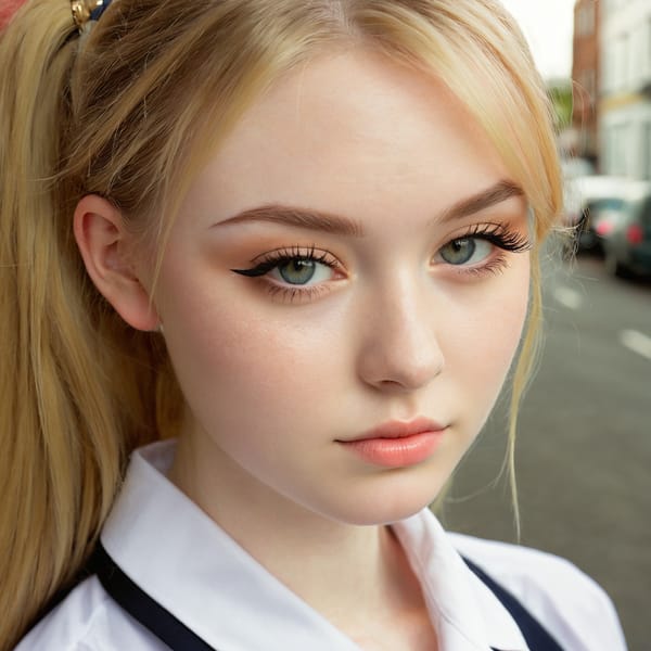 Tags: 21872187, SDXL
{"3": {"inputs": {"seed": 475832064484766, "steps": 32, "cfg": 6.72, "sampler_name": "dpmpp_2m", "scheduler": "karras", "denoise": 1.0, "model": ["27", 0], "positive": ["6", 0], "negative": ["7", 0], "latent_image": ["5", 0]}, "class_type": "KSampler"}, "4": {"inputs": {"ckpt_name": "juggernautxl.safetensors"}, "class_type": "CheckpointLoaderSimple"}, "5": {"inputs": {"width": 1024, "height": 1024, "batch_size": 1}, "class_type": "EmptyLatentImage"}, "6": {"inputs": {"text": "18 year old girl, (irish:0.98), (blush:1.06), (seductive facial expression:1.00), (slim:1.01), (seductive pose:1.13), (double eyelids:1.03), (detailed face:1.02), (pale skin:1.10), (cute:1.02), (eyelashes:1.00), (beautiful eyes:1.09), (temptress:1.05), (idol:1.09), (sexy lips:1.10), (on all fours:1.02), (spreading ass cheeks:1.14), (from behind:1.06), (backboob:1.09), (school uniform:1.09), choker, busy street, (candid cinema:1.05), (soft lighting:1.07), (detailed skin:1.07), (RAW:1.00), (portra:1.00), (textured skin:1.05), (film:1.08), (skin fuzz:1.00), (natural looking skin:1.03)", "clip": ["27", 1]}, "class_type": "CLIPTextEncode"}, "7": {"inputs": {"text": "(distorted:1.06), (watermark:1.14), (open mouth:1.14), (low resolution:1.11), (twisted:1.14), (bad hands:1.13), (worst quality:1.05)", "clip": ["27", 1]}, "class_type": "CLIPTextEncode"}, "8": {"inputs": {"samples": ["3", 0], "vae": ["4", 2]}, "class_type": "VAEDecode"}, "25": {"inputs": {"lora_name": "nudify_xl.safetensors", "strength_model": 0.3, "strength_clip": 0.06, "model": ["4", 0], "clip": ["4", 1]}, "class_type": "LoraLoader"}, "26": {"inputs": {"lora_name": "shirtlift_SDXL_v2.safetensors", "strength_model": 0.04, "strength_clip": 0.14, "model": ["25", 0], "clip": ["25", 1]}, "class_type": "LoraLoader"}, "27": {"inputs": {"lora_name": "PerfectEyesXL.safetensors", "strength_model": 0.14, "strength_clip": 0.19, "model": ["26", 0], "clip": ["26", 1]}, "class_type": "LoraLoader"}, "30": {"inputs": {"model_name": "4x_NMKD-Superscale-SP_178000_G.pth"}, "class_type": "UpscaleModelLoader"}, "31": {"inputs": {"upscale_model": ["30", 0], "image": ["8", 0]}, "class_type": "ImageUpscaleWithModel"}, "32": {"inputs": {"upscale_method": "lanczos", "scale_by": 0.5, "image": ["31", 0]}, "class_type": "ImageScaleBy"}, "33": {"inputs": {"pixels": ["32", 0], "vae": ["4", 2]}, "class_type": "VAEEncode"}, "34": {"inputs": {"seed": 475832064484766, "steps": 32, "cfg": 6.72, "sampler_name": "dpmpp_2m", "scheduler": "karras", "denoise": 0.3, "model": ["27", 0], "positive": ["6", 0], "negative": ["7", 0], "latent_image": ["33", 0]}, "class_type": "KSampler"}, "36": {"inputs": {"samples": ["34", 0], "vae": ["4", 2]}, "class_type": "VAEDecode"}, "39": {"inputs": {"filename_prefix": "comfyapi-1714678137096", "images": ["36", 0]}, "class_type": "SaveImage"}}