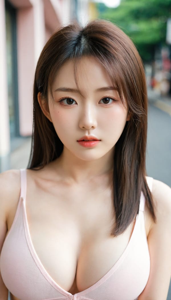 Tags: 21872187, SDXL
{"3": {"inputs": {"seed": 616252571072316, "steps": 64, "cfg": 7.45, "sampler_name": "dpmpp_2m", "scheduler": "karras", "denoise": 1.0, "model": ["27", 0], "positive": ["6", 0], "negative": ["7", 0], "latent_image": ["5", 0]}, "class_type": "KSampler"}, "4": {"inputs": {"ckpt_name": "leosamsHelloworldSDXL_helloworldSDXL32DPO.safetensors"}, "class_type": "CheckpointLoaderSimple"}, "5": {"inputs": {"width": 768, "height": 1344, "batch_size": 1}, "class_type": "EmptyLatentImage"}, "6": {"inputs": {"text": "21 year old girl, (korean:0.96), (beautiful eyes:1.11), (idol:1.06), (seductive pose:0.95), (eyelashes:0.97), (pale skin:1.11), (sexy lips:1.11), (blush:1.14), (cute:1.00), (double eyelids:1.08), (slim:1.06), (temptress:0.96), (detailed face:1.06), (seductive facial expression:1.12), (in a seductive pose:0.95), (large perky breasts:1.04), (cleavage:1.12), (thigh gap:1.07), (white tanktop:0.97), busy street, (candid cinema:1.04), (soft lighting:1.08), (portra:1.03), (skin fuzz:1.06), (detailed skin:1.05), (RAW:1.05), (textured skin:1.06), (film:1.03), (natural looking skin:1.05)", "clip": ["27", 1]}, "class_type": "CLIPTextEncode"}, "7": {"inputs": {"text": "(worst quality:1.07), (twisted:1.08), (watermark:1.14), (distorted:1.05), (low resolution:1.05), (bad hands:1.10), (open mouth:1.06)", "clip": ["27", 1]}, "class_type": "CLIPTextEncode"}, "8": {"inputs": {"samples": ["3", 0], "vae": ["4", 2]}, "class_type": "VAEDecode"}, "25": {"inputs": {"lora_name": "nudify_xl.safetensors", "strength_model": 0.09, "strength_clip": 0.18, "model": ["4", 0], "clip": ["4", 1]}, "class_type": "LoraLoader"}, "26": {"inputs": {"lora_name": "shirtlift_SDXL_v2.safetensors", "strength_model": 0.03, "strength_clip": 0.1, "model": ["25", 0], "clip": ["25", 1]}, "class_type": "LoraLoader"}, "27": {"inputs": {"lora_name": "PerfectEyesXL.safetensors", "strength_model": 0.1, "strength_clip": 0.18, "model": ["26", 0], "clip": ["26", 1]}, "class_type": "LoraLoader"}, "30": {"inputs": {"model_name": "4x_NMKD-Superscale-SP_178000_G.pth"}, "class_type": "UpscaleModelLoader"}, "31": {"inputs": {"upscale_model": ["30", 0], "image": ["8", 0]}, "class_type": "ImageUpscaleWithModel"}, "32": {"inputs": {"upscale_method": "lanczos", "scale_by": 0.5, "image": ["31", 0]}, "class_type": "ImageScaleBy"}, "33": {"inputs": {"pixels": ["32", 0], "vae": ["4", 2]}, "class_type": "VAEEncode"}, "34": {"inputs": {"seed": 616252571072316, "steps": 64, "cfg": 7.45, "sampler_name": "dpmpp_2m", "scheduler": "karras", "denoise": 0.3, "model": ["27", 0], "positive": ["6", 0], "negative": ["7", 0], "latent_image": ["33", 0]}, "class_type": "KSampler"}, "36": {"inputs": {"samples": ["34", 0], "vae": ["4", 2]}, "class_type": "VAEDecode"}, "39": {"inputs": {"filename_prefix": "comfyapi-1707338888706", "images": ["36", 0]}, "class_type": "SaveImage"}}